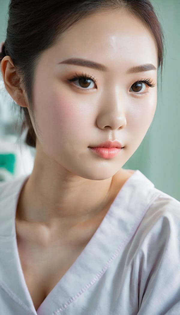 Tags: 21872187, SDXL
{"3": {"inputs": {"seed": 974023604847665, "steps": 64, "cfg": 6.09, "sampler_name": "dpmpp_2m", "scheduler": "karras", "denoise": 1.0, "model": ["27", 0], "positive": ["6", 0], "negative": ["7", 0], "latent_image": ["5", 0]}, "class_type": "KSampler"}, "4": {"inputs": {"ckpt_name": "juggernautxl.safetensors"}, "class_type": "CheckpointLoaderSimple"}, "5": {"inputs": {"width": 768, "height": 1344, "batch_size": 1}, "class_type": "EmptyLatentImage"}, "6": {"inputs": {"text": "21 year old girl, (chinese:1.04), (blush:1.14), (temptress:1.13), (cute:1.08), (eyelashes:0.95), (beautiful eyes:1.09), (idol:0.97), (detailed face:0.99), (slim:1.13), (sexy lips:1.11), (double eyelids:0.97), (seductive facial expression:1.05), (pale skin:1.00), (seductive pose:1.07), (on all fours:1.00), (spreading ass cheeks:0.98), (from behind:1.01), (backboob:0.98), (nurse in uniform:1.03) working in a hospital ward, (film:1.09), (detailed skin:1.02), (textured skin:1.07), (candid cinema:1.09), (RAW:1.01), (skin fuzz:1.02), (portra:1.07), (natural looking skin:1.06), (soft lighting:1.09)", "clip": ["27", 1]}, "class_type": "CLIPTextEncode"}, "7": {"inputs": {"text": "(open mouth:1.08), (distorted:1.12), (bad hands:1.14), (twisted:1.05), (worst quality:1.05), (low resolution:1.14), (watermark:1.07)", "clip": ["27", 1]}, "class_type": "CLIPTextEncode"}, "8": {"inputs": {"samples": ["3", 0], "vae": ["4", 2]}, "class_type": "VAEDecode"}, "25": {"inputs": {"lora_name": "nudify_xl.safetensors", "strength_model": 0.03, "strength_clip": 0.31, "model": ["4", 0], "clip": ["4", 1]}, "class_type": "LoraLoader"}, "26": {"inputs": {"lora_name": "shirtlift_SDXL_v2.safetensors", "strength_model": 0.07, "strength_clip": 0.12, "model": ["25", 0], "clip": ["25", 1]}, "class_type": "LoraLoader"}, "27": {"inputs": {"lora_name": "PerfectEyesXL.safetensors", "strength_model": 0.07, "strength_clip": 0.07, "model": ["26", 0], "clip": ["26", 1]}, "class_type": "LoraLoader"}, "30": {"inputs": {"model_name": "4x_NMKD-Superscale-SP_178000_G.pth"}, "class_type": "UpscaleModelLoader"}, "31": {"inputs": {"upscale_model": ["30", 0], "image": ["8", 0]}, "class_type": "ImageUpscaleWithModel"}, "32": {"inputs": {"upscale_method": "lanczos", "scale_by": 0.5, "image": ["31", 0]}, "class_type": "ImageScaleBy"}, "33": {"inputs": {"pixels": ["32", 0], "vae": ["4", 2]}, "class_type": "VAEEncode"}, "34": {"inputs": {"seed": 974023604847665, "steps": 64, "cfg": 6.09, "sampler_name": "dpmpp_2m", "scheduler": "karras", "denoise": 0.3, "model": ["27", 0], "positive": ["6", 0], "negative": ["7", 0], "latent_image": ["33", 0]}, "class_type": "KSampler"}, "36": {"inputs": {"samples": ["34", 0], "vae": ["4", 2]}, "class_type": "VAEDecode"}, "39": {"inputs": {"filename_prefix": "comfyapi-1717117208891", "images": ["36", 0]}, "class_type": "SaveImage"}}