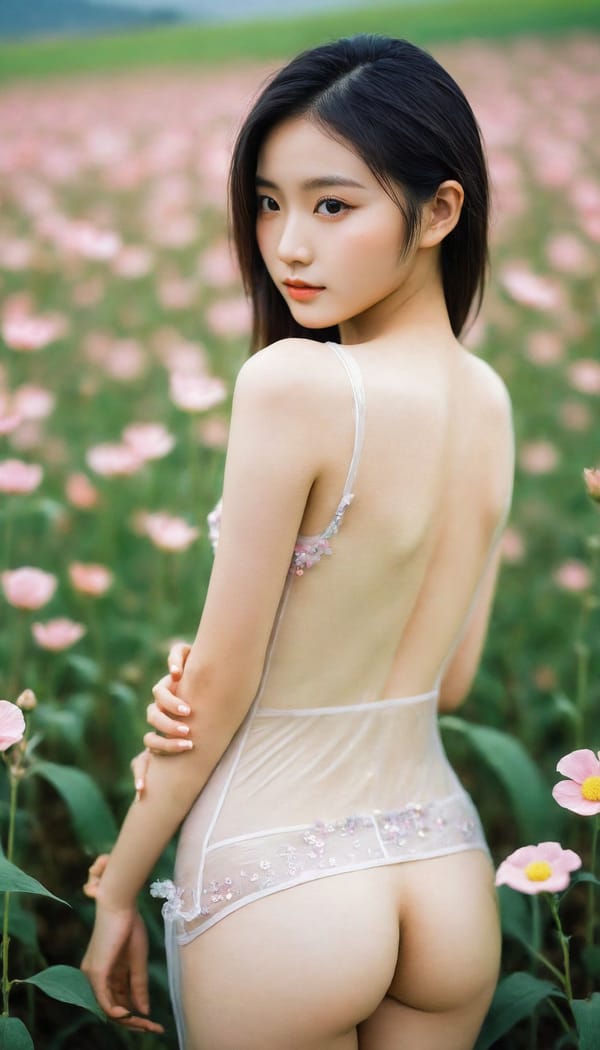 Tags: 21872187, SDXL
{"3": {"inputs": {"seed": 920711326154679, "steps": 64, "cfg": 6.2, "sampler_name": "dpmpp_2m", "scheduler": "karras", "denoise": 1.0, "model": ["27", 0], "positive": ["6", 0], "negative": ["7", 0], "latent_image": ["5", 0]}, "class_type": "KSampler"}, "4": {"inputs": {"ckpt_name": "helloworldxl.safetensors"}, "class_type": "CheckpointLoaderSimple"}, "5": {"inputs": {"width": 768, "height": 1344, "batch_size": 1}, "class_type": "EmptyLatentImage"}, "6": {"inputs": {"text": "20 year old girl, (taiwanese:0.97), (detailed face:1.09), (double eyelids:1.00), (sexy lips:0.98), (cute:1.07), (blush:1.04), (temptress:0.98), (seductive pose:1.11), (seductive facial expression:1.00), (eyelashes:1.04), (slim:1.14), (beautiful eyes:1.13), (perky ass:1.08), (exposed ass:1.00), (looking back:0.99), (sexy ass:1.03), (thigh gap:1.03), wearing (translucent clothes:1.12) on a flower field, (detailed skin:1.02), (portra:1.04), (textured skin:1.07), (soft lighting:1.03), (skin fuzz:1.00), (candid cinema:1.05), (film:1.07), (natural looking skin:1.02), (RAW:1.06)", "clip": ["27", 1]}, "class_type": "CLIPTextEncode"}, "7": {"inputs": {"text": "(low resolution:1.06), (bad hands:1.08), (twisted:1.14), (distorted:1.10), (open mouth:1.13), (worst quality:1.14), (watermark:1.05)", "clip": ["27", 1]}, "class_type": "CLIPTextEncode"}, "8": {"inputs": {"samples": ["3", 0], "vae": ["4", 2]}, "class_type": "VAEDecode"}, "25": {"inputs": {"lora_name": "nudify_xl.safetensors", "strength_model": 0.38, "strength_clip": 0.23, "model": ["4", 0], "clip": ["4", 1]}, "class_type": "LoraLoader"}, "26": {"inputs": {"lora_name": "shirtlift_SDXL_v2.safetensors", "strength_model": 0.06, "strength_clip": 0.07, "model": ["25", 0], "clip": ["25", 1]}, "class_type": "LoraLoader"}, "27": {"inputs": {"lora_name": "PerfectEyesXL.safetensors", "strength_model": 0.12, "strength_clip": 0.08, "model": ["26", 0], "clip": ["26", 1]}, "class_type": "LoraLoader"}, "30": {"inputs": {"model_name": "4x_NMKD-Superscale-SP_178000_G.pth"}, "class_type": "UpscaleModelLoader"}, "31": {"inputs": {"upscale_model": ["30", 0], "image": ["8", 0]}, "class_type": "ImageUpscaleWithModel"}, "32": {"inputs": {"upscale_method": "lanczos", "scale_by": 0.5, "image": ["31", 0]}, "class_type": "ImageScaleBy"}, "33": {"inputs": {"pixels": ["32", 0], "vae": ["4", 2]}, "class_type": "VAEEncode"}, "34": {"inputs": {"seed": 920711326154679, "steps": 64, "cfg": 6.2, "sampler_name": "dpmpp_2m", "scheduler": "karras", "denoise": 0.3, "model": ["27", 0], "positive": ["6", 0], "negative": ["7", 0], "latent_image": ["33", 0]}, "class_type": "KSampler"}, "36": {"inputs": {"samples": ["34", 0], "vae": ["4", 2]}, "class_type": "VAEDecode"}, "39": {"inputs": {"filename_prefix": "comfyapi-1715835459410", "images": ["36", 0]}, "class_type": "SaveImage"}}