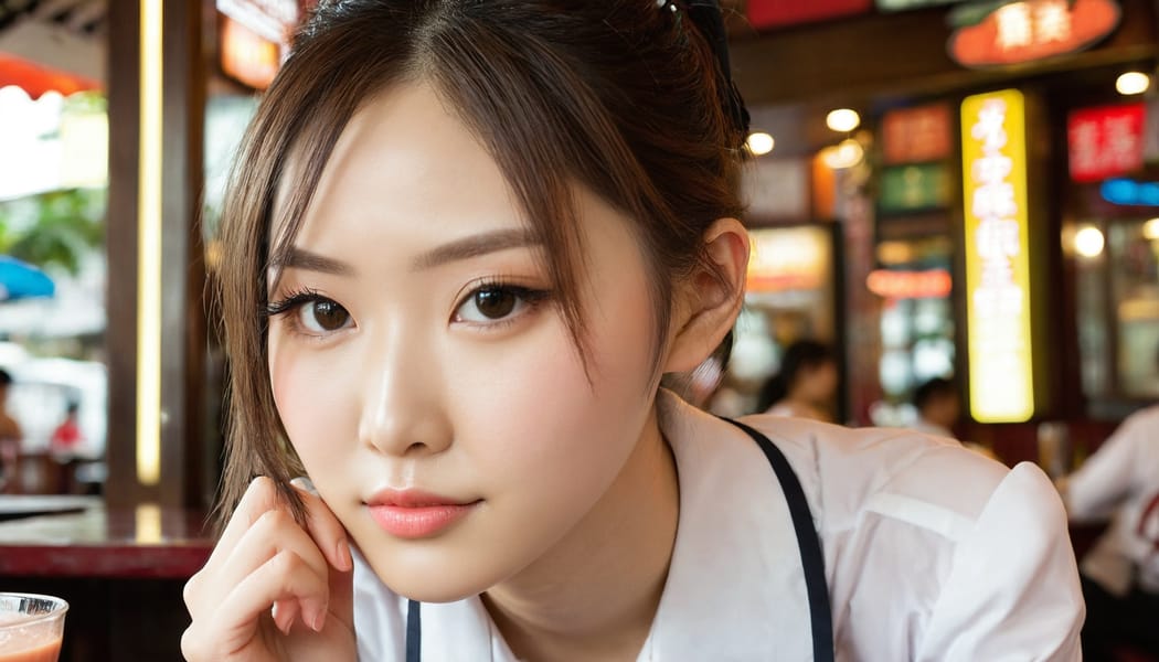 Tags: 21872187, SDXL
{"3": {"inputs": {"seed": 479540114357043, "steps": 64, "cfg": 6.97, "sampler_name": "dpmpp_2m", "scheduler": "karras", "denoise": 1.0, "model": ["27", 0], "positive": ["6", 0], "negative": ["7", 0], "latent_image": ["5", 0]}, "class_type": "KSampler"}, "4": {"inputs": {"ckpt_name": "juggernautxl.safetensors"}, "class_type": "CheckpointLoaderSimple"}, "5": {"inputs": {"width": 1344, "height": 768, "batch_size": 1}, "class_type": "EmptyLatentImage"}, "6": {"inputs": {"text": "20 year old girl, (taiwanese:0.97), (sexy lips:1.03), (seductive pose:1.14), (pale skin:1.01), (eyelashes:1.00), (idol:1.00), (seductive facial expression:1.11), (detailed face:1.03), (cute:0.97), (beautiful eyes:1.04), (double eyelids:0.97), (temptress:1.05), (slim:1.13), (blush:1.07), (in a seductive pose:1.01), (large perky breasts:1.12), (cleavage:0.95), (thigh gap:1.11), (a waitress in uniform:1.11) working at a restaurant, (textured skin:1.06), (film:1.04), (natural looking skin:1.06), (candid cinema:1.08), (RAW:1.05), (portra:1.06), (soft lighting:1.05), (detailed skin:1.03), (skin fuzz:1.09)", "clip": ["27", 1]}, "class_type": "CLIPTextEncode"}, "7": {"inputs": {"text": "(open mouth:1.09), (watermark:1.09), (distorted:1.05), (twisted:1.10), (low resolution:1.08), (worst quality:1.11), (bad hands:1.05)", "clip": ["27", 1]}, "class_type": "CLIPTextEncode"}, "8": {"inputs": {"samples": ["3", 0], "vae": ["4", 2]}, "class_type": "VAEDecode"}, "25": {"inputs": {"lora_name": "nudify_xl.safetensors", "strength_model": 0.25, "strength_clip": 0.08, "model": ["4", 0], "clip": ["4", 1]}, "class_type": "LoraLoader"}, "26": {"inputs": {"lora_name": "shirtlift_SDXL_v2.safetensors", "strength_model": 0.14, "strength_clip": 0.01, "model": ["25", 0], "clip": ["25", 1]}, "class_type": "LoraLoader"}, "27": {"inputs": {"lora_name": "PerfectEyesXL.safetensors", "strength_model": 0.07, "strength_clip": 0.01, "model": ["26", 0], "clip": ["26", 1]}, "class_type": "LoraLoader"}, "30": {"inputs": {"model_name": "4x_NMKD-Superscale-SP_178000_G.pth"}, "class_type": "UpscaleModelLoader"}, "31": {"inputs": {"upscale_model": ["30", 0], "image": ["8", 0]}, "class_type": "ImageUpscaleWithModel"}, "32": {"inputs": {"upscale_method": "lanczos", "scale_by": 0.5, "image": ["31", 0]}, "class_type": "ImageScaleBy"}, "33": {"inputs": {"pixels": ["32", 0], "vae": ["4", 2]}, "class_type": "VAEEncode"}, "34": {"inputs": {"seed": 479540114357043, "steps": 64, "cfg": 6.97, "sampler_name": "dpmpp_2m", "scheduler": "karras", "denoise": 0.3, "model": ["27", 0], "positive": ["6", 0], "negative": ["7", 0], "latent_image": ["33", 0]}, "class_type": "KSampler"}, "36": {"inputs": {"samples": ["34", 0], "vae": ["4", 2]}, "class_type": "VAEDecode"}, "39": {"inputs": {"filename_prefix": "comfyapi-1716833301018", "images": ["36", 0]}, "class_type": "SaveImage"}}