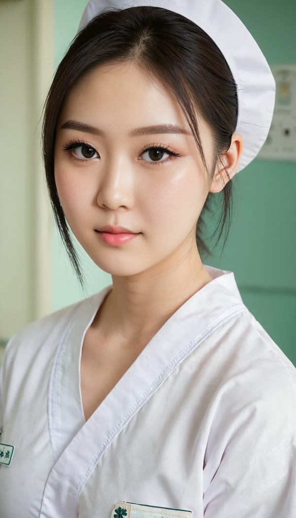 Tags: 21872187, SDXL
{"3": {"inputs": {"seed": 173288018158430, "steps": 32, "cfg": 7.04, "sampler_name": "dpmpp_2m", "scheduler": "karras", "denoise": 1.0, "model": ["27", 0], "positive": ["6", 0], "negative": ["7", 0], "latent_image": ["5", 0]}, "class_type": "KSampler"}, "4": {"inputs": {"ckpt_name": "juggernautXL_v8Rundiffusion.safetensors"}, "class_type": "CheckpointLoaderSimple"}, "5": {"inputs": {"width": 768, "height": 1344, "batch_size": 1}, "class_type": "EmptyLatentImage"}, "6": {"inputs": {"text": "18 year old girl, (japanese:1.01), (taiwanese:0.96), (irish:1.08), (double eyelids:1.04), (blush:0.95), (seductive facial expression:1.09), (idol:1.07), (eyelashes:1.12), (pale skin:0.99), (detailed face:1.07), (slim:1.00), (sexy lips:0.97), (temptress:1.13), (cute:0.95), (seductive pose:1.10), (beautiful eyes:1.12), (in a seductive pose:1.08), (large perky breasts:1.11), (cleavage:0.95), (thigh gap:0.98), (nurse in uniform:0.96) working in a hospital ward, (skin fuzz:1.05), (detailed skin:1.00), (textured skin:1.00), (natural looking skin:1.02), (soft lighting:1.05), (RAW:1.01), (candid cinema:1.06), (portra:1.07), (film:1.07)", "clip": ["27", 1]}, "class_type": "CLIPTextEncode"}, "7": {"inputs": {"text": "(worst quality:1.09), (bad hands:1.13), (low resolution:1.09), (twisted:1.08), (distorted:1.06), (watermark:1.07), (open mouth:1.07)", "clip": ["27", 1]}, "class_type": "CLIPTextEncode"}, "8": {"inputs": {"samples": ["3", 0], "vae": ["4", 2]}, "class_type": "VAEDecode"}, "25": {"inputs": {"lora_name": "nudify_xl.safetensors", "strength_model": 0.33, "strength_clip": 0.39, "model": ["4", 0], "clip": ["4", 1]}, "class_type": "LoraLoader"}, "26": {"inputs": {"lora_name": "shirtlift_SDXL_v2.safetensors", "strength_model": 0.02, "strength_clip": 0.12, "model": ["25", 0], "clip": ["25", 1]}, "class_type": "LoraLoader"}, "27": {"inputs": {"lora_name": "PerfectEyesXL.safetensors", "strength_model": 0.16, "strength_clip": 0.0, "model": ["26", 0], "clip": ["26", 1]}, "class_type": "LoraLoader"}, "30": {"inputs": {"model_name": "4x_NMKD-Superscale-SP_178000_G.pth"}, "class_type": "UpscaleModelLoader"}, "31": {"inputs": {"upscale_model": ["30", 0], "image": ["8", 0]}, "class_type": "ImageUpscaleWithModel"}, "32": {"inputs": {"upscale_method": "lanczos", "scale_by": 0.5, "image": ["31", 0]}, "class_type": "ImageScaleBy"}, "33": {"inputs": {"pixels": ["32", 0], "vae": ["4", 2]}, "class_type": "VAEEncode"}, "34": {"inputs": {"seed": 173288018158430, "steps": 32, "cfg": 7.04, "sampler_name": "dpmpp_2m", "scheduler": "karras", "denoise": 0.3, "model": ["27", 0], "positive": ["6", 0], "negative": ["7", 0], "latent_image": ["33", 0]}, "class_type": "KSampler"}, "36": {"inputs": {"samples": ["34", 0], "vae": ["4", 2]}, "class_type": "VAEDecode"}, "39": {"inputs": {"filename_prefix": "comfyapi-1708006708248", "images": ["36", 0]}, "class_type": "SaveImage"}}