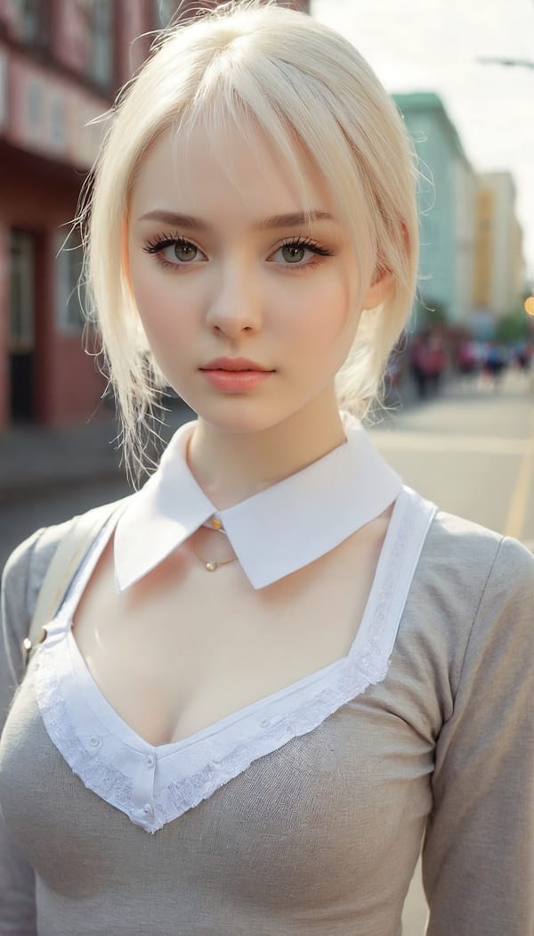 Tags: 21872187, SDXL
{"3": {"inputs": {"seed": 605925603300298, "steps": 32, "cfg": 5.83, "sampler_name": "dpmpp_2m", "scheduler": "karras", "denoise": 1.0, "model": ["27", 0], "positive": ["6", 0], "negative": ["7", 0], "latent_image": ["5", 0]}, "class_type": "KSampler"}, "4": {"inputs": {"ckpt_name": "juggernautxl.safetensors"}, "class_type": "CheckpointLoaderSimple"}, "5": {"inputs": {"width": 768, "height": 1344, "batch_size": 1}, "class_type": "EmptyLatentImage"}, "6": {"inputs": {"text": "18 year old girl, (russian:1.11), (seductive pose:1.03), (pale skin:0.97), (idol:0.95), (blush:1.02), (cute:1.00), (beautiful eyes:0.99), (temptress:0.97), (detailed face:1.10), (seductive facial expression:0.95), (sexy lips:1.04), (eyelashes:1.09), (slim:1.10), (double eyelids:1.09), (in a seductive pose:1.08), (large perky breasts:1.01), (cleavage:1.06), (thigh gap:1.08), (school uniform:1.09), choker, busy street, (soft lighting:1.05), (portra:1.00), (RAW:1.00), (film:1.02), (textured skin:1.09), (natural looking skin:1.01), (skin fuzz:1.01), (candid cinema:1.01), (detailed skin:1.08)", "clip": ["27", 1]}, "class_type": "CLIPTextEncode"}, "7": {"inputs": {"text": "(open mouth:1.13), (bad hands:1.14), (distorted:1.08), (low resolution:1.08), (worst quality:1.12), (watermark:1.08), (twisted:1.09)", "clip": ["27", 1]}, "class_type": "CLIPTextEncode"}, "8": {"inputs": {"samples": ["3", 0], "vae": ["4", 2]}, "class_type": "VAEDecode"}, "25": {"inputs": {"lora_name": "nudify_xl.safetensors", "strength_model": 0.2, "strength_clip": 0.16, "model": ["4", 0], "clip": ["4", 1]}, "class_type": "LoraLoader"}, "26": {"inputs": {"lora_name": "shirtlift_SDXL_v2.safetensors", "strength_model": 0.04, "strength_clip": 0.1, "model": ["25", 0], "clip": ["25", 1]}, "class_type": "LoraLoader"}, "27": {"inputs": {"lora_name": "PerfectEyesXL.safetensors", "strength_model": 0.19, "strength_clip": 0.18, "model": ["26", 0], "clip": ["26", 1]}, "class_type": "LoraLoader"}, "30": {"inputs": {"model_name": "4x_NMKD-Superscale-SP_178000_G.pth"}, "class_type": "UpscaleModelLoader"}, "31": {"inputs": {"upscale_model": ["30", 0], "image": ["8", 0]}, "class_type": "ImageUpscaleWithModel"}, "32": {"inputs": {"upscale_method": "lanczos", "scale_by": 0.5, "image": ["31", 0]}, "class_type": "ImageScaleBy"}, "33": {"inputs": {"pixels": ["32", 0], "vae": ["4", 2]}, "class_type": "VAEEncode"}, "34": {"inputs": {"seed": 605925603300298, "steps": 32, "cfg": 5.83, "sampler_name": "dpmpp_2m", "scheduler": "karras", "denoise": 0.3, "model": ["27", 0], "positive": ["6", 0], "negative": ["7", 0], "latent_image": ["33", 0]}, "class_type": "KSampler"}, "36": {"inputs": {"samples": ["34", 0], "vae": ["4", 2]}, "class_type": "VAEDecode"}, "39": {"inputs": {"filename_prefix": "comfyapi-1713565043706", "images": ["36", 0]}, "class_type": "SaveImage"}}