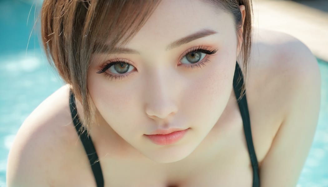 Tags: 21872187, SDXL
{"3": {"inputs": {"seed": 253466181584888, "steps": 32, "cfg": 6.33, "sampler_name": "dpmpp_2m", "scheduler": "karras", "denoise": 1.0, "model": ["27", 0], "positive": ["6", 0], "negative": ["7", 0], "latent_image": ["5", 0]}, "class_type": "KSampler"}, "4": {"inputs": {"ckpt_name": "juggernautxl.safetensors"}, "class_type": "CheckpointLoaderSimple"}, "5": {"inputs": {"width": 1344, "height": 768, "batch_size": 1}, "class_type": "EmptyLatentImage"}, "6": {"inputs": {"text": "24 year old girl, (russian:0.97), (japanese:1.12), (eyelashes:1.02), (seductive pose:1.08), (sexy lips:1.11), (seductive facial expression:1.13), (double eyelids:1.03), (blush:1.02), (detailed face:1.13), (cute:1.07), (pale skin:1.11), (idol:1.04), (temptress:1.00), (slim:1.04), (in a seductive pose:1.02), (large perky breasts:1.07), (cleavage:1.10), (thigh gap:0.95), (in a swimsuit:0.95) at a pool, (textured skin:1.07), (portra:1.09), (soft lighting:1.02), (film:1.01), (skin fuzz:1.04), (natural looking skin:1.03), (candid cinema:1.06), (RAW:1.03), (detailed skin:1.06)", "clip": ["27", 1]}, "class_type": "CLIPTextEncode"}, "7": {"inputs": {"text": "(worst quality:1.08), (distorted:1.06), (bad hands:1.08), (open mouth:1.07), (low resolution:1.08), (watermark:1.08), (twisted:1.11)", "clip": ["27", 1]}, "class_type": "CLIPTextEncode"}, "8": {"inputs": {"samples": ["3", 0], "vae": ["4", 2]}, "class_type": "VAEDecode"}, "25": {"inputs": {"lora_name": "nudify_xl.safetensors", "strength_model": 0.39, "strength_clip": 0.07, "model": ["4", 0], "clip": ["4", 1]}, "class_type": "LoraLoader"}, "26": {"inputs": {"lora_name": "shirtlift_SDXL_v2.safetensors", "strength_model": 0.18, "strength_clip": 0.12, "model": ["25", 0], "clip": ["25", 1]}, "class_type": "LoraLoader"}, "27": {"inputs": {"lora_name": "PerfectEyesXL.safetensors", "strength_model": 0.18, "strength_clip": 0.07, "model": ["26", 0], "clip": ["26", 1]}, "class_type": "LoraLoader"}, "30": {"inputs": {"model_name": "4x_NMKD-Superscale-SP_178000_G.pth"}, "class_type": "UpscaleModelLoader"}, "31": {"inputs": {"upscale_model": ["30", 0], "image": ["8", 0]}, "class_type": "ImageUpscaleWithModel"}, "32": {"inputs": {"upscale_method": "lanczos", "scale_by": 0.5, "image": ["31", 0]}, "class_type": "ImageScaleBy"}, "33": {"inputs": {"pixels": ["32", 0], "vae": ["4", 2]}, "class_type": "VAEEncode"}, "34": {"inputs": {"seed": 253466181584888, "steps": 32, "cfg": 6.33, "sampler_name": "dpmpp_2m", "scheduler": "karras", "denoise": 0.3, "model": ["27", 0], "positive": ["6", 0], "negative": ["7", 0], "latent_image": ["33", 0]}, "class_type": "KSampler"}, "36": {"inputs": {"samples": ["34", 0], "vae": ["4", 2]}, "class_type": "VAEDecode"}, "39": {"inputs": {"filename_prefix": "comfyapi-1734394587917", "images": ["36", 0]}, "class_type": "SaveImage"}}