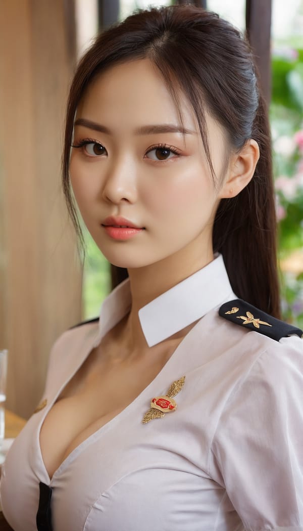 Tags: 21872187, SDXL
{"3": {"inputs": {"seed": 236310560407325, "steps": 64, "cfg": 5.26, "sampler_name": "dpmpp_2m", "scheduler": "karras", "denoise": 1.0, "model": ["27", 0], "positive": ["6", 0], "negative": ["7", 0], "latent_image": ["5", 0]}, "class_type": "KSampler"}, "4": {"inputs": {"ckpt_name": "juggernautxl.safetensors"}, "class_type": "CheckpointLoaderSimple"}, "5": {"inputs": {"width": 768, "height": 1344, "batch_size": 1}, "class_type": "EmptyLatentImage"}, "6": {"inputs": {"text": "24 year old girl, (korean:1.02), (russian:1.11), (ukrainian:1.06), (temptress:1.07), (seductive pose:1.11), (slim:0.96), (cute:1.12), (seductive facial expression:1.11), (eyelashes:1.01), (blush:1.09), (sexy lips:1.03), (idol:1.03), (double eyelids:1.05), (detailed face:1.06), (in a seductive pose:0.99), (large perky breasts:0.99), (cleavage:1.14), (thigh gap:0.96), (a waitress in uniform:1.12) working at a restaurant, (film:1.02), (natural looking skin:1.01), (candid cinema:1.09), (skin fuzz:1.01), (detailed skin:1.04), (RAW:1.04), (portra:1.01), (textured skin:1.01), (soft lighting:1.00)", "clip": ["27", 1]}, "class_type": "CLIPTextEncode"}, "7": {"inputs": {"text": "(open mouth:1.05), (watermark:1.09), (bad hands:1.12), (worst quality:1.14), (distorted:1.12), (twisted:1.09), (low resolution:1.08)", "clip": ["27", 1]}, "class_type": "CLIPTextEncode"}, "8": {"inputs": {"samples": ["3", 0], "vae": ["4", 2]}, "class_type": "VAEDecode"}, "25": {"inputs": {"lora_name": "nudify_xl.safetensors", "strength_model": 0.18, "strength_clip": 0.3, "model": ["4", 0], "clip": ["4", 1]}, "class_type": "LoraLoader"}, "26": {"inputs": {"lora_name": "shirtlift_SDXL_v2.safetensors", "strength_model": 0.01, "strength_clip": 0.13, "model": ["25", 0], "clip": ["25", 1]}, "class_type": "LoraLoader"}, "27": {"inputs": {"lora_name": "PerfectEyesXL.safetensors", "strength_model": 0.06, "strength_clip": 0.0, "model": ["26", 0], "clip": ["26", 1]}, "class_type": "LoraLoader"}, "30": {"inputs": {"model_name": "4x_NMKD-Superscale-SP_178000_G.pth"}, "class_type": "UpscaleModelLoader"}, "31": {"inputs": {"upscale_model": ["30", 0], "image": ["8", 0]}, "class_type": "ImageUpscaleWithModel"}, "32": {"inputs": {"upscale_method": "lanczos", "scale_by": 0.5, "image": ["31", 0]}, "class_type": "ImageScaleBy"}, "33": {"inputs": {"pixels": ["32", 0], "vae": ["4", 2]}, "class_type": "VAEEncode"}, "34": {"inputs": {"seed": 236310560407325, "steps": 64, "cfg": 5.26, "sampler_name": "dpmpp_2m", "scheduler": "karras", "denoise": 0.3, "model": ["27", 0], "positive": ["6", 0], "negative": ["7", 0], "latent_image": ["33", 0]}, "class_type": "KSampler"}, "36": {"inputs": {"samples": ["34", 0], "vae": ["4", 2]}, "class_type": "VAEDecode"}, "39": {"inputs": {"filename_prefix": "comfyapi-1724649134045", "images": ["36", 0]}, "class_type": "SaveImage"}}