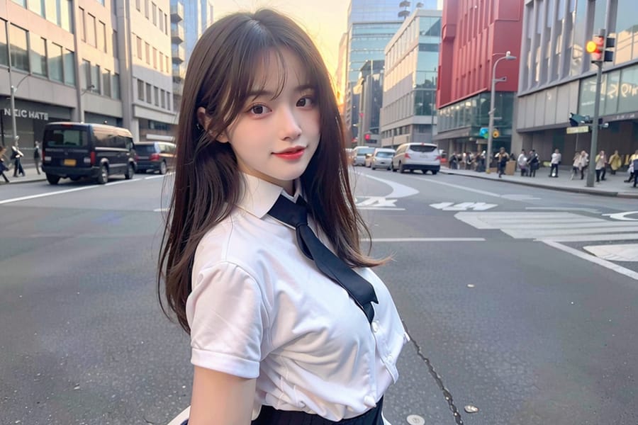 Tags: 21872187
<lora:mix4:0.59>, <lora:JapaneseDollLikeness_v15:0.45>, <lora:taiwanDollLikeness_v20:0.37>, (school uniform:0.92), (large breasts:1.08), choker, busy street in urban city, <lora:Mooning:0.60>, <lora:Addams:0.24>, ass, from behind, clothes pull, looking back, pants pull, anus, pussy, undressing, extremely detailed eyes, cute, (photorealistic:1.15), sexy lips, seductive smile, double eyelids, eyelashes, pale skin, full body portrait, textured skin, best quality, hyper realistic, tall, (long slim legs:0.93), (thigh gap:1.11), delicate and beautiful girl, solo, (stunningly attractive:1.18)
Negative prompt: drawings, paintings, anime, (worst quality:2.16)
Steps: 32, Sampler: DPM++ 2M Karras, CFG scale: 5.68, Seed: 67239138, Size: 768x512, Model hash: fc2511737a, Model: chilloutmix_NiPrunedFp32Fix, Seed resize from: -1x-1, Denoising strength: 0.45, Version: v1.2.1, Hires upscale: 2.0, Hires steps: 16, Hires upscaler: ESRGAN_4x