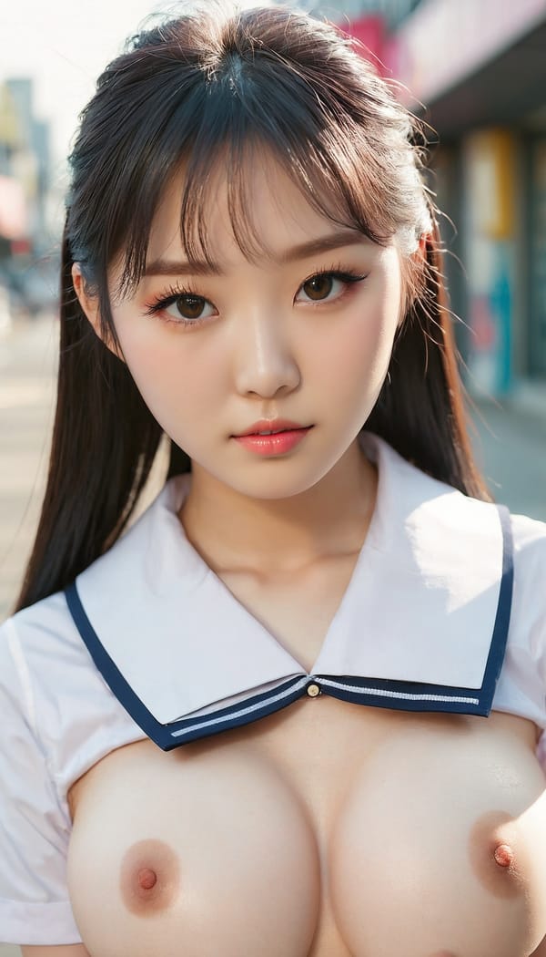 Tags: 21872187, SDXL
{"3": {"inputs": {"seed": 674779648561615, "steps": 32, "cfg": 6.83, "sampler_name": "dpmpp_2m", "scheduler": "karras", "denoise": 1.0, "model": ["27", 0], "positive": ["6", 0], "negative": ["7", 0], "latent_image": ["5", 0]}, "class_type": "KSampler"}, "4": {"inputs": {"ckpt_name": "juggernautxl.safetensors"}, "class_type": "CheckpointLoaderSimple"}, "5": {"inputs": {"width": 768, "height": 1344, "batch_size": 1}, "class_type": "EmptyLatentImage"}, "6": {"inputs": {"text": "22 year old girl, (korean:1.01), (seductive facial expression:1.13), (blush:0.99), (idol:1.05), (temptress:1.12), (beautiful eyes:1.10), (detailed face:1.06), (eyelashes:1.14), (pale skin:1.00), (sexy lips:1.07), (cute:0.98), (double eyelids:1.12), (seductive pose:1.12), (slim:1.14), (in a seductive pose:1.05), (large perky breasts:1.07), (cleavage:1.09), (thigh gap:1.09), (school uniform:1.10), choker, busy street, (natural looking skin:1.02), (detailed skin:1.00), (textured skin:1.09), (candid cinema:1.05), (RAW:1.09), (soft lighting:1.05), (film:1.00), (skin fuzz:1.09), (portra:1.07)", "clip": ["27", 1]}, "class_type": "CLIPTextEncode"}, "7": {"inputs": {"text": "(low resolution:1.10), (bad hands:1.09), (distorted:1.14), (worst quality:1.10), (twisted:1.07), (open mouth:1.05), (watermark:1.05)", "clip": ["27", 1]}, "class_type": "CLIPTextEncode"}, "8": {"inputs": {"samples": ["3", 0], "vae": ["4", 2]}, "class_type": "VAEDecode"}, "25": {"inputs": {"lora_name": "nudify_xl.safetensors", "strength_model": 0.3, "strength_clip": 0.09, "model": ["4", 0], "clip": ["4", 1]}, "class_type": "LoraLoader"}, "26": {"inputs": {"lora_name": "shirtlift_SDXL_v2.safetensors", "strength_model": 0.19, "strength_clip": 0.12, "model": ["25", 0], "clip": ["25", 1]}, "class_type": "LoraLoader"}, "27": {"inputs": {"lora_name": "PerfectEyesXL.safetensors", "strength_model": 0.1, "strength_clip": 0.04, "model": ["26", 0], "clip": ["26", 1]}, "class_type": "LoraLoader"}, "30": {"inputs": {"model_name": "4x_NMKD-Superscale-SP_178000_G.pth"}, "class_type": "UpscaleModelLoader"}, "31": {"inputs": {"upscale_model": ["30", 0], "image": ["8", 0]}, "class_type": "ImageUpscaleWithModel"}, "32": {"inputs": {"upscale_method": "lanczos", "scale_by": 0.5, "image": ["31", 0]}, "class_type": "ImageScaleBy"}, "33": {"inputs": {"pixels": ["32", 0], "vae": ["4", 2]}, "class_type": "VAEEncode"}, "34": {"inputs": {"seed": 674779648561615, "steps": 32, "cfg": 6.83, "sampler_name": "dpmpp_2m", "scheduler": "karras", "denoise": 0.3, "model": ["27", 0], "positive": ["6", 0], "negative": ["7", 0], "latent_image": ["33", 0]}, "class_type": "KSampler"}, "36": {"inputs": {"samples": ["34", 0], "vae": ["4", 2]}, "class_type": "VAEDecode"}, "39": {"inputs": {"filename_prefix": "comfyapi-1728327851812", "images": ["36", 0]}, "class_type": "SaveImage"}}