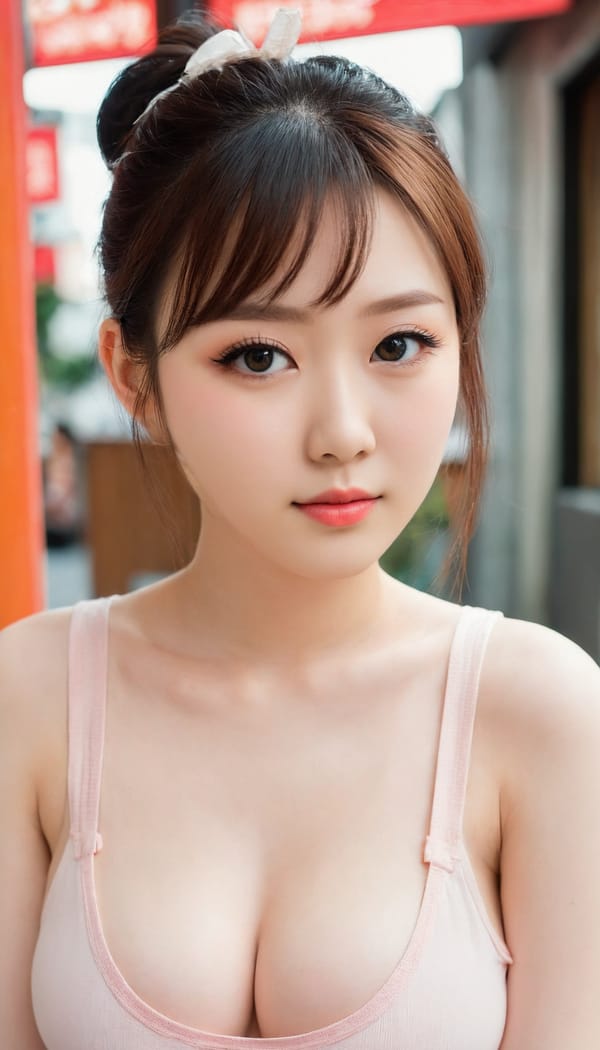 Tags: 21872187, SDXL
{"3": {"inputs": {"seed": 811359432819719, "steps": 64, "cfg": 5.07, "sampler_name": "dpmpp_2m", "scheduler": "karras", "denoise": 1.0, "model": ["27", 0], "positive": ["6", 0], "negative": ["7", 0], "latent_image": ["5", 0]}, "class_type": "KSampler"}, "4": {"inputs": {"ckpt_name": "juggernautXL_v8Rundiffusion.safetensors"}, "class_type": "CheckpointLoaderSimple"}, "5": {"inputs": {"width": 768, "height": 1344, "batch_size": 1}, "class_type": "EmptyLatentImage"}, "6": {"inputs": {"text": "21 year old girl, (japanese:1.10), (slim:0.95), (cute:1.03), (blush:1.05), (temptress:1.13), (pale skin:1.07), (idol:1.14), (seductive facial expression:1.02), (beautiful eyes:1.03), (eyelashes:1.08), (detailed face:1.03), (double eyelids:1.10), (sexy lips:1.08), (seductive pose:1.01), (in a seductive pose:1.06), (large perky breasts:1.07), (cleavage:0.95), (thigh gap:1.05), (white tanktop:0.98), busy street, (textured skin:1.02), (detailed skin:1.00), (candid cinema:1.04), (portra:1.02), (natural looking skin:1.00), (RAW:1.02), (soft lighting:1.04), (skin fuzz:1.02), (film:1.07)", "clip": ["27", 1]}, "class_type": "CLIPTextEncode"}, "7": {"inputs": {"text": "(watermark:1.05), (distorted:1.06), (low resolution:1.13), (twisted:1.09), (worst quality:1.05), (bad hands:1.12), (open mouth:1.07)", "clip": ["27", 1]}, "class_type": "CLIPTextEncode"}, "8": {"inputs": {"samples": ["3", 0], "vae": ["4", 2]}, "class_type": "VAEDecode"}, "25": {"inputs": {"lora_name": "nudify_xl.safetensors", "strength_model": 0.27, "strength_clip": 0.18, "model": ["4", 0], "clip": ["4", 1]}, "class_type": "LoraLoader"}, "26": {"inputs": {"lora_name": "shirtlift_SDXL_v2.safetensors", "strength_model": 0.05, "strength_clip": 0.07, "model": ["25", 0], "clip": ["25", 1]}, "class_type": "LoraLoader"}, "27": {"inputs": {"lora_name": "PerfectEyesXL.safetensors", "strength_model": 0.17, "strength_clip": 0.07, "model": ["26", 0], "clip": ["26", 1]}, "class_type": "LoraLoader"}, "30": {"inputs": {"model_name": "4x_NMKD-Superscale-SP_178000_G.pth"}, "class_type": "UpscaleModelLoader"}, "31": {"inputs": {"upscale_model": ["30", 0], "image": ["8", 0]}, "class_type": "ImageUpscaleWithModel"}, "32": {"inputs": {"upscale_method": "lanczos", "scale_by": 0.5, "image": ["31", 0]}, "class_type": "ImageScaleBy"}, "33": {"inputs": {"pixels": ["32", 0], "vae": ["4", 2]}, "class_type": "VAEEncode"}, "34": {"inputs": {"seed": 811359432819719, "steps": 64, "cfg": 5.07, "sampler_name": "dpmpp_2m", "scheduler": "karras", "denoise": 0.3, "model": ["27", 0], "positive": ["6", 0], "negative": ["7", 0], "latent_image": ["33", 0]}, "class_type": "KSampler"}, "36": {"inputs": {"samples": ["34", 0], "vae": ["4", 2]}, "class_type": "VAEDecode"}, "39": {"inputs": {"filename_prefix": "comfyapi-1708115343521", "images": ["36", 0]}, "class_type": "SaveImage"}}