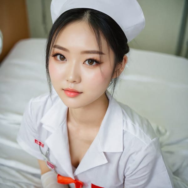 Tags: 21872187, SDXL
{"3": {"inputs": {"seed": 608449747506320, "steps": 64, "cfg": 5.55, "sampler_name": "dpmpp_2m", "scheduler": "karras", "denoise": 1.0, "model": ["27", 0], "positive": ["6", 0], "negative": ["7", 0], "latent_image": ["5", 0]}, "class_type": "KSampler"}, "4": {"inputs": {"ckpt_name": "juggernautxl.safetensors"}, "class_type": "CheckpointLoaderSimple"}, "5": {"inputs": {"width": 1024, "height": 1024, "batch_size": 1}, "class_type": "EmptyLatentImage"}, "6": {"inputs": {"text": "25 year old girl, (chinese:0.96), (eyelashes:0.95), (blush:0.96), (slim:1.06), (beautiful eyes:1.08), (cute:1.12), (idol:1.11), (sexy lips:1.09), (double eyelids:0.99), (temptress:1.11), (detailed face:1.08), (seductive facial expression:1.11), (seductive pose:1.12), (pale skin:1.00), (perky ass:1.03), (exposed ass:1.01), (looking back:0.97), (sexy ass:1.06), (thigh gap:0.96), (nurse in uniform:1.12) working in a hospital ward, (skin fuzz:1.02), (textured skin:1.09), (candid cinema:1.02), (film:1.05), (soft lighting:1.00), (portra:1.05), (natural looking skin:1.00), (detailed skin:1.00), (RAW:1.02)", "clip": ["27", 1]}, "class_type": "CLIPTextEncode"}, "7": {"inputs": {"text": "(bad hands:1.12), (watermark:1.12), (low resolution:1.10), (twisted:1.13), (worst quality:1.07), (open mouth:1.08), (distorted:1.08)", "clip": ["27", 1]}, "class_type": "CLIPTextEncode"}, "8": {"inputs": {"samples": ["3", 0], "vae": ["4", 2]}, "class_type": "VAEDecode"}, "25": {"inputs": {"lora_name": "nudify_xl.safetensors", "strength_model": 0.19, "strength_clip": 0.08, "model": ["4", 0], "clip": ["4", 1]}, "class_type": "LoraLoader"}, "26": {"inputs": {"lora_name": "shirtlift_SDXL_v2.safetensors", "strength_model": 0.05, "strength_clip": 0.16, "model": ["25", 0], "clip": ["25", 1]}, "class_type": "LoraLoader"}, "27": {"inputs": {"lora_name": "PerfectEyesXL.safetensors", "strength_model": 0.06, "strength_clip": 0.06, "model": ["26", 0], "clip": ["26", 1]}, "class_type": "LoraLoader"}, "30": {"inputs": {"model_name": "4x_NMKD-Superscale-SP_178000_G.pth"}, "class_type": "UpscaleModelLoader"}, "31": {"inputs": {"upscale_model": ["30", 0], "image": ["8", 0]}, "class_type": "ImageUpscaleWithModel"}, "32": {"inputs": {"upscale_method": "lanczos", "scale_by": 0.5, "image": ["31", 0]}, "class_type": "ImageScaleBy"}, "33": {"inputs": {"pixels": ["32", 0], "vae": ["4", 2]}, "class_type": "VAEEncode"}, "34": {"inputs": {"seed": 608449747506320, "steps": 64, "cfg": 5.55, "sampler_name": "dpmpp_2m", "scheduler": "karras", "denoise": 0.3, "model": ["27", 0], "positive": ["6", 0], "negative": ["7", 0], "latent_image": ["33", 0]}, "class_type": "KSampler"}, "36": {"inputs": {"samples": ["34", 0], "vae": ["4", 2]}, "class_type": "VAEDecode"}, "39": {"inputs": {"filename_prefix": "comfyapi-1735453258028", "images": ["36", 0]}, "class_type": "SaveImage"}}