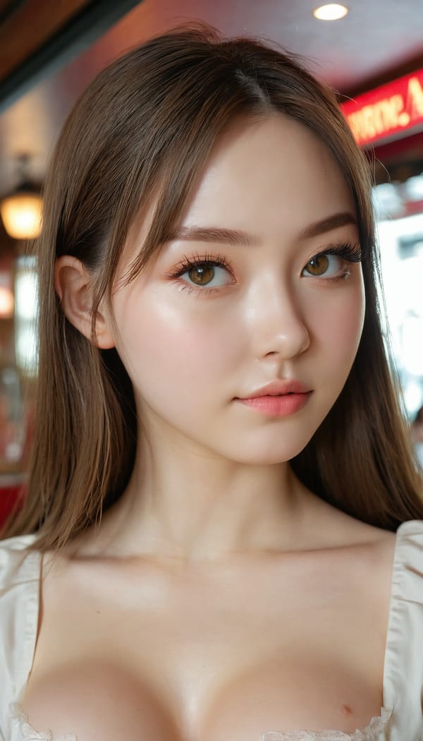 Tags: 21872187, SDXL
{"3": {"inputs": {"seed": 859751507557812, "steps": 32, "cfg": 6.07, "sampler_name": "dpmpp_2m", "scheduler": "karras", "denoise": 1.0, "model": ["27", 0], "positive": ["6", 0], "negative": ["7", 0], "latent_image": ["5", 0]}, "class_type": "KSampler"}, "4": {"inputs": {"ckpt_name": "juggernautxl.safetensors"}, "class_type": "CheckpointLoaderSimple"}, "5": {"inputs": {"width": 768, "height": 1344, "batch_size": 1}, "class_type": "EmptyLatentImage"}, "6": {"inputs": {"text": "25 year old girl, (seductive facial expression:0.96), (sexy lips:1.10), (temptress:1.01), (slim:0.98), (pale skin:1.05), (double eyelids:1.02), (beautiful eyes:0.96), (cute:1.13), (detailed face:1.05), (eyelashes:1.07), (blush:0.96), (perky ass:1.13), (exposed ass:1.00), (looking back:1.02), (sexy ass:1.07), (thigh gap:1.11), (a waitress in uniform:1.08) working at a restaurant, (portra:1.07), (candid cinema:1.04), (natural looking skin:1.06), (soft lighting:1.07), (film:1.07), (RAW:1.05), (detailed skin:1.07), (textured skin:1.07), (skin fuzz:1.08)", "clip": ["27", 1]}, "class_type": "CLIPTextEncode"}, "7": {"inputs": {"text": "(worst quality:1.10), (bad hands:1.12), (watermark:1.06), (twisted:1.08), (low resolution:1.09), (open mouth:1.11), (distorted:1.14)", "clip": ["27", 1]}, "class_type": "CLIPTextEncode"}, "8": {"inputs": {"samples": ["3", 0], "vae": ["4", 2]}, "class_type": "VAEDecode"}, "25": {"inputs": {"lora_name": "nudify_xl.safetensors", "strength_model": 0.05, "strength_clip": 0.39, "model": ["4", 0], "clip": ["4", 1]}, "class_type": "LoraLoader"}, "26": {"inputs": {"lora_name": "shirtlift_SDXL_v2.safetensors", "strength_model": 0.12, "strength_clip": 0.05, "model": ["25", 0], "clip": ["25", 1]}, "class_type": "LoraLoader"}, "27": {"inputs": {"lora_name": "PerfectEyesXL.safetensors", "strength_model": 0.07, "strength_clip": 0.08, "model": ["26", 0], "clip": ["26", 1]}, "class_type": "LoraLoader"}, "30": {"inputs": {"model_name": "4x_NMKD-Superscale-SP_178000_G.pth"}, "class_type": "UpscaleModelLoader"}, "31": {"inputs": {"upscale_model": ["30", 0], "image": ["8", 0]}, "class_type": "ImageUpscaleWithModel"}, "32": {"inputs": {"upscale_method": "lanczos", "scale_by": 0.5, "image": ["31", 0]}, "class_type": "ImageScaleBy"}, "33": {"inputs": {"pixels": ["32", 0], "vae": ["4", 2]}, "class_type": "VAEEncode"}, "34": {"inputs": {"seed": 859751507557812, "steps": 32, "cfg": 6.07, "sampler_name": "dpmpp_2m", "scheduler": "karras", "denoise": 0.3, "model": ["27", 0], "positive": ["6", 0], "negative": ["7", 0], "latent_image": ["33", 0]}, "class_type": "KSampler"}, "36": {"inputs": {"samples": ["34", 0], "vae": ["4", 2]}, "class_type": "VAEDecode"}, "39": {"inputs": {"filename_prefix": "comfyapi-1713658689579", "images": ["36", 0]}, "class_type": "SaveImage"}}