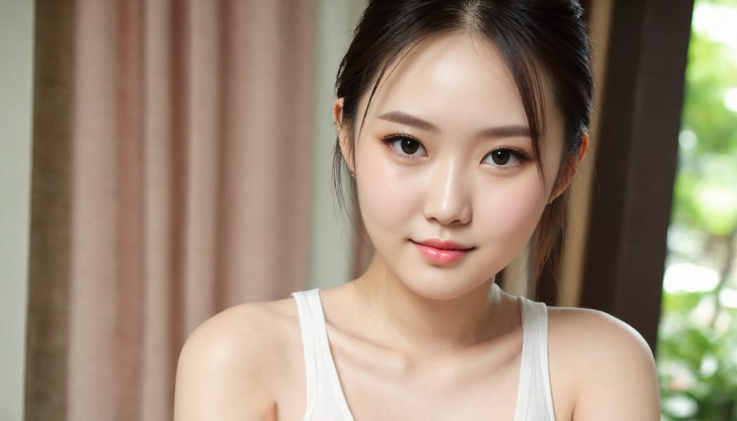 Tags: 21872187, SDXL
{"3": {"inputs": {"seed": 395768634660130, "steps": 64, "cfg": 5.81, "sampler_name": "dpmpp_2m", "scheduler": "karras", "denoise": 1.0, "model": ["27", 0], "positive": ["6", 0], "negative": ["7", 0], "latent_image": ["5", 0]}, "class_type": "KSampler"}, "4": {"inputs": {"ckpt_name": "juggernautXL_v8Rundiffusion.safetensors"}, "class_type": "CheckpointLoaderSimple"}, "5": {"inputs": {"width": 1344, "height": 768, "batch_size": 1}, "class_type": "EmptyLatentImage"}, "6": {"inputs": {"text": "22 year old girl, (chinese:1.09), (beautiful eyes:1.02), (temptress:0.98), (detailed face:1.08), (pale skin:0.96), (double eyelids:0.98), (sexy lips:1.02), (seductive facial expression:1.14), (idol:1.08), (blush:0.95), (eyelashes:1.02), (slim:1.08), (cute:1.02), (seductive pose:0.96), (in a seductive pose:1.02), (large perky breasts:0.99), (cleavage:0.95), (thigh gap:1.13), (white tanktop:0.96), busy street, (textured skin:1.09), (film:1.01), (detailed skin:1.05), (skin fuzz:1.03), (RAW:1.08), (portra:1.07), (soft lighting:1.05), (candid cinema:1.08), (natural looking skin:1.05)", "clip": ["27", 1]}, "class_type": "CLIPTextEncode"}, "7": {"inputs": {"text": "(open mouth:1.07), (worst quality:1.09), (twisted:1.09), (bad hands:1.11), (watermark:1.07), (distorted:1.12), (low resolution:1.12)", "clip": ["27", 1]}, "class_type": "CLIPTextEncode"}, "8": {"inputs": {"samples": ["3", 0], "vae": ["4", 2]}, "class_type": "VAEDecode"}, "25": {"inputs": {"lora_name": "nudify_xl.safetensors", "strength_model": 0.25, "strength_clip": 0.2, "model": ["4", 0], "clip": ["4", 1]}, "class_type": "LoraLoader"}, "26": {"inputs": {"lora_name": "shirtlift_SDXL_v2.safetensors", "strength_model": 0.15, "strength_clip": 0.08, "model": ["25", 0], "clip": ["25", 1]}, "class_type": "LoraLoader"}, "27": {"inputs": {"lora_name": "PerfectEyesXL.safetensors", "strength_model": 0.06, "strength_clip": 0.16, "model": ["26", 0], "clip": ["26", 1]}, "class_type": "LoraLoader"}, "30": {"inputs": {"model_name": "4x_NMKD-Superscale-SP_178000_G.pth"}, "class_type": "UpscaleModelLoader"}, "31": {"inputs": {"upscale_model": ["30", 0], "image": ["8", 0]}, "class_type": "ImageUpscaleWithModel"}, "32": {"inputs": {"upscale_method": "lanczos", "scale_by": 0.5, "image": ["31", 0]}, "class_type": "ImageScaleBy"}, "33": {"inputs": {"pixels": ["32", 0], "vae": ["4", 2]}, "class_type": "VAEEncode"}, "34": {"inputs": {"seed": 395768634660130, "steps": 64, "cfg": 5.81, "sampler_name": "dpmpp_2m", "scheduler": "karras", "denoise": 0.3, "model": ["27", 0], "positive": ["6", 0], "negative": ["7", 0], "latent_image": ["33", 0]}, "class_type": "KSampler"}, "36": {"inputs": {"samples": ["34", 0], "vae": ["4", 2]}, "class_type": "VAEDecode"}, "39": {"inputs": {"filename_prefix": "comfyapi-1708133327751", "images": ["36", 0]}, "class_type": "SaveImage"}}