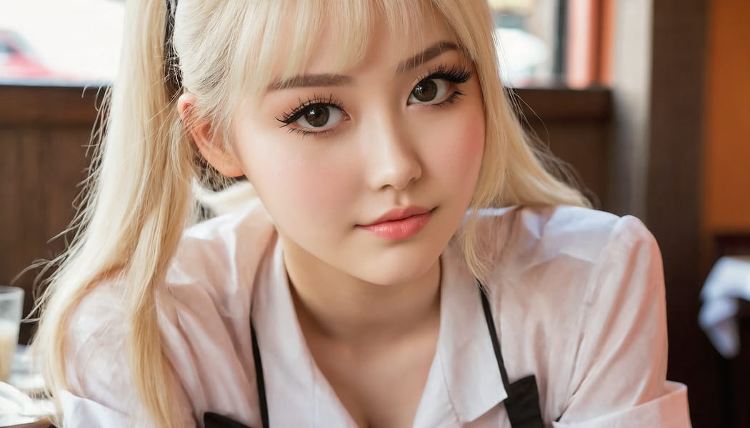 Tags: 21872187, SDXL
{"3": {"inputs": {"seed": 980593754263855, "steps": 64, "cfg": 5.73, "sampler_name": "dpmpp_2m", "scheduler": "karras", "denoise": 1.0, "model": ["27", 0], "positive": ["6", 0], "negative": ["7", 0], "latent_image": ["5", 0]}, "class_type": "KSampler"}, "4": {"inputs": {"ckpt_name": "juggernautxl.safetensors"}, "class_type": "CheckpointLoaderSimple"}, "5": {"inputs": {"width": 1344, "height": 768, "batch_size": 1}, "class_type": "EmptyLatentImage"}, "6": {"inputs": {"text": "26 year old girl, (blush:1.08), (idol:1.04), (detailed face:1.10), (eyelashes:1.14), (slim:1.09), (double eyelids:1.01), (beautiful eyes:1.07), (cute:1.01), (sexy lips:1.03), (pale skin:1.07), (seductive pose:1.05), (temptress:1.08), (in a seductive pose:0.97), (large perky breasts:0.98), (cleavage:0.98), (thigh gap:1.11), (a waitress in uniform:1.12) working at a restaurant, (portra:1.08), (RAW:1.09), (natural looking skin:1.06), (detailed skin:1.08), (candid cinema:1.01), (soft lighting:1.01), (textured skin:1.02), (skin fuzz:1.05), (film:1.07)", "clip": ["27", 1]}, "class_type": "CLIPTextEncode"}, "7": {"inputs": {"text": "(worst quality:1.13), (low resolution:1.08), (distorted:1.06), (bad hands:1.07), (twisted:1.07), (open mouth:1.05), (watermark:1.14)", "clip": ["27", 1]}, "class_type": "CLIPTextEncode"}, "8": {"inputs": {"samples": ["3", 0], "vae": ["4", 2]}, "class_type": "VAEDecode"}, "25": {"inputs": {"lora_name": "nudify_xl.safetensors", "strength_model": 0.3, "strength_clip": 0.33, "model": ["4", 0], "clip": ["4", 1]}, "class_type": "LoraLoader"}, "26": {"inputs": {"lora_name": "shirtlift_SDXL_v2.safetensors", "strength_model": 0.07, "strength_clip": 0.18, "model": ["25", 0], "clip": ["25", 1]}, "class_type": "LoraLoader"}, "27": {"inputs": {"lora_name": "PerfectEyesXL.safetensors", "strength_model": 0.02, "strength_clip": 0.02, "model": ["26", 0], "clip": ["26", 1]}, "class_type": "LoraLoader"}, "30": {"inputs": {"model_name": "4x_NMKD-Superscale-SP_178000_G.pth"}, "class_type": "UpscaleModelLoader"}, "31": {"inputs": {"upscale_model": ["30", 0], "image": ["8", 0]}, "class_type": "ImageUpscaleWithModel"}, "32": {"inputs": {"upscale_method": "lanczos", "scale_by": 0.5, "image": ["31", 0]}, "class_type": "ImageScaleBy"}, "33": {"inputs": {"pixels": ["32", 0], "vae": ["4", 2]}, "class_type": "VAEEncode"}, "34": {"inputs": {"seed": 980593754263855, "steps": 64, "cfg": 5.73, "sampler_name": "dpmpp_2m", "scheduler": "karras", "denoise": 0.3, "model": ["27", 0], "positive": ["6", 0], "negative": ["7", 0], "latent_image": ["33", 0]}, "class_type": "KSampler"}, "36": {"inputs": {"samples": ["34", 0], "vae": ["4", 2]}, "class_type": "VAEDecode"}, "39": {"inputs": {"filename_prefix": "comfyapi-1714015237964", "images": ["36", 0]}, "class_type": "SaveImage"}}