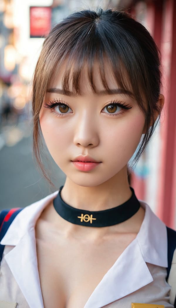 Tags: 21872187, SDXL
{"3": {"inputs": {"seed": 241350594956341, "steps": 32, "cfg": 7.25, "sampler_name": "dpmpp_2m", "scheduler": "karras", "denoise": 1.0, "model": ["27", 0], "positive": ["6", 0], "negative": ["7", 0], "latent_image": ["5", 0]}, "class_type": "KSampler"}, "4": {"inputs": {"ckpt_name": "juggernautxl.safetensors"}, "class_type": "CheckpointLoaderSimple"}, "5": {"inputs": {"width": 768, "height": 1344, "batch_size": 1}, "class_type": "EmptyLatentImage"}, "6": {"inputs": {"text": "22 year old girl, (japanese:1.09), (ukrainian:1.02), (eyelashes:1.12), (double eyelids:1.04), (blush:1.11), (slim:1.00), (temptress:1.11), (idol:1.04), (sexy lips:1.05), (detailed face:1.01), (seductive facial expression:1.09), (seductive pose:0.95), (pale skin:1.08), (beautiful eyes:1.13), (cute:1.14), (in a seductive pose:0.99), (large perky breasts:1.11), (cleavage:1.11), (thigh gap:0.98), (school uniform:1.05), choker, busy street, (film:1.05), (portra:1.02), (detailed skin:1.07), (skin fuzz:1.08), (candid cinema:1.08), (RAW:1.04), (natural looking skin:1.04), (textured skin:1.07), (soft lighting:1.06)", "clip": ["27", 1]}, "class_type": "CLIPTextEncode"}, "7": {"inputs": {"text": "(bad hands:1.09), (distorted:1.11), (worst quality:1.10), (low resolution:1.06), (twisted:1.09), (watermark:1.05), (open mouth:1.13)", "clip": ["27", 1]}, "class_type": "CLIPTextEncode"}, "8": {"inputs": {"samples": ["3", 0], "vae": ["4", 2]}, "class_type": "VAEDecode"}, "25": {"inputs": {"lora_name": "nudify_xl.safetensors", "strength_model": 0.01, "strength_clip": 0.39, "model": ["4", 0], "clip": ["4", 1]}, "class_type": "LoraLoader"}, "26": {"inputs": {"lora_name": "shirtlift_SDXL_v2.safetensors", "strength_model": 0.04, "strength_clip": 0.09, "model": ["25", 0], "clip": ["25", 1]}, "class_type": "LoraLoader"}, "27": {"inputs": {"lora_name": "PerfectEyesXL.safetensors", "strength_model": 0.05, "strength_clip": 0.1, "model": ["26", 0], "clip": ["26", 1]}, "class_type": "LoraLoader"}, "30": {"inputs": {"model_name": "4x_NMKD-Superscale-SP_178000_G.pth"}, "class_type": "UpscaleModelLoader"}, "31": {"inputs": {"upscale_model": ["30", 0], "image": ["8", 0]}, "class_type": "ImageUpscaleWithModel"}, "32": {"inputs": {"upscale_method": "lanczos", "scale_by": 0.5, "image": ["31", 0]}, "class_type": "ImageScaleBy"}, "33": {"inputs": {"pixels": ["32", 0], "vae": ["4", 2]}, "class_type": "VAEEncode"}, "34": {"inputs": {"seed": 241350594956341, "steps": 32, "cfg": 7.25, "sampler_name": "dpmpp_2m", "scheduler": "karras", "denoise": 0.3, "model": ["27", 0], "positive": ["6", 0], "negative": ["7", 0], "latent_image": ["33", 0]}, "class_type": "KSampler"}, "36": {"inputs": {"samples": ["34", 0], "vae": ["4", 2]}, "class_type": "VAEDecode"}, "39": {"inputs": {"filename_prefix": "comfyapi-1733159320688", "images": ["36", 0]}, "class_type": "SaveImage"}}