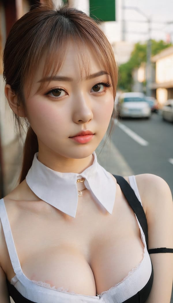 Tags: 21872187, SDXL
{"3": {"inputs": {"seed": 993444029787554, "steps": 32, "cfg": 7.11, "sampler_name": "dpmpp_2m", "scheduler": "karras", "denoise": 1.0, "model": ["27", 0], "positive": ["6", 0], "negative": ["7", 0], "latent_image": ["5", 0]}, "class_type": "KSampler"}, "4": {"inputs": {"ckpt_name": "juggernautxl.safetensors"}, "class_type": "CheckpointLoaderSimple"}, "5": {"inputs": {"width": 768, "height": 1344, "batch_size": 1}, "class_type": "EmptyLatentImage"}, "6": {"inputs": {"text": "28 year old girl, (russian:1.03), (japanese:0.95), (pale skin:1.01), (double eyelids:0.97), (temptress:1.11), (seductive facial expression:0.96), (sexy lips:1.05), (beautiful eyes:1.14), (seductive pose:1.03), (eyelashes:0.98), (blush:1.13), (cute:0.99), (idol:1.03), (slim:1.13), (detailed face:0.99), (in a seductive pose:0.97), (large perky breasts:1.14), (cleavage:0.98), (thigh gap:1.09), (school uniform:1.02), choker, busy street, (natural looking skin:1.01), (film:1.01), (skin fuzz:1.07), (detailed skin:1.09), (textured skin:1.02), (RAW:1.04), (candid cinema:1.05), (soft lighting:1.08), (portra:1.01)", "clip": ["27", 1]}, "class_type": "CLIPTextEncode"}, "7": {"inputs": {"text": "(distorted:1.13), (worst quality:1.13), (watermark:1.05), (low resolution:1.11), (open mouth:1.10), (twisted:1.11), (bad hands:1.13)", "clip": ["27", 1]}, "class_type": "CLIPTextEncode"}, "8": {"inputs": {"samples": ["3", 0], "vae": ["4", 2]}, "class_type": "VAEDecode"}, "25": {"inputs": {"lora_name": "nudify_xl.safetensors", "strength_model": 0.05, "strength_clip": 0.21, "model": ["4", 0], "clip": ["4", 1]}, "class_type": "LoraLoader"}, "26": {"inputs": {"lora_name": "shirtlift_SDXL_v2.safetensors", "strength_model": 0.05, "strength_clip": 0.08, "model": ["25", 0], "clip": ["25", 1]}, "class_type": "LoraLoader"}, "27": {"inputs": {"lora_name": "PerfectEyesXL.safetensors", "strength_model": 0.02, "strength_clip": 0.15, "model": ["26", 0], "clip": ["26", 1]}, "class_type": "LoraLoader"}, "30": {"inputs": {"model_name": "4x_NMKD-Superscale-SP_178000_G.pth"}, "class_type": "UpscaleModelLoader"}, "31": {"inputs": {"upscale_model": ["30", 0], "image": ["8", 0]}, "class_type": "ImageUpscaleWithModel"}, "32": {"inputs": {"upscale_method": "lanczos", "scale_by": 0.5, "image": ["31", 0]}, "class_type": "ImageScaleBy"}, "33": {"inputs": {"pixels": ["32", 0], "vae": ["4", 2]}, "class_type": "VAEEncode"}, "34": {"inputs": {"seed": 993444029787554, "steps": 32, "cfg": 7.11, "sampler_name": "dpmpp_2m", "scheduler": "karras", "denoise": 0.3, "model": ["27", 0], "positive": ["6", 0], "negative": ["7", 0], "latent_image": ["33", 0]}, "class_type": "KSampler"}, "36": {"inputs": {"samples": ["34", 0], "vae": ["4", 2]}, "class_type": "VAEDecode"}, "39": {"inputs": {"filename_prefix": "comfyapi-1731237230282", "images": ["36", 0]}, "class_type": "SaveImage"}}