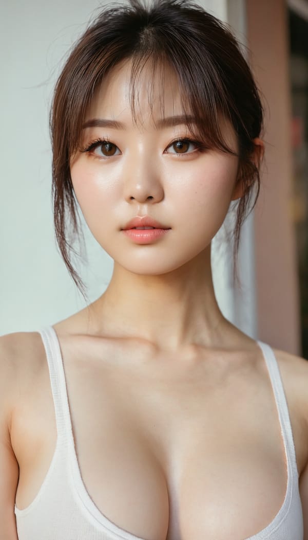 Tags: 21872187, SDXL
{"3": {"inputs": {"seed": 378795665414013, "steps": 64, "cfg": 6.88, "sampler_name": "dpmpp_2m", "scheduler": "karras", "denoise": 1.0, "model": ["27", 0], "positive": ["6", 0], "negative": ["7", 0], "latent_image": ["5", 0]}, "class_type": "KSampler"}, "4": {"inputs": {"ckpt_name": "juggernautxl.safetensors"}, "class_type": "CheckpointLoaderSimple"}, "5": {"inputs": {"width": 768, "height": 1344, "batch_size": 1}, "class_type": "EmptyLatentImage"}, "6": {"inputs": {"text": "28 year old girl, (korean:0.97), (japanese:1.03), (irish:0.95), (russian:1.02), (beautiful eyes:1.10), (blush:0.98), (double eyelids:1.01), (seductive pose:1.11), (seductive facial expression:1.06), (pale skin:1.09), (cute:1.08), (sexy lips:0.95), (idol:1.07), (slim:1.07), (eyelashes:1.11), (detailed face:0.95), (in a seductive pose:1.01), (large perky breasts:0.99), (cleavage:0.98), (thigh gap:1.03), (white tanktop:1.07), busy street, (candid cinema:1.07), (natural looking skin:1.02), (portra:1.03), (soft lighting:1.08), (film:1.07), (skin fuzz:1.00), (RAW:1.09), (detailed skin:1.00), (textured skin:1.00)", "clip": ["27", 1]}, "class_type": "CLIPTextEncode"}, "7": {"inputs": {"text": "(bad hands:1.08), (low resolution:1.05), (worst quality:1.06), (open mouth:1.14), (distorted:1.06), (watermark:1.10), (twisted:1.13)", "clip": ["27", 1]}, "class_type": "CLIPTextEncode"}, "8": {"inputs": {"samples": ["3", 0], "vae": ["4", 2]}, "class_type": "VAEDecode"}, "25": {"inputs": {"lora_name": "nudify_xl.safetensors", "strength_model": 0.1, "strength_clip": 0.1, "model": ["4", 0], "clip": ["4", 1]}, "class_type": "LoraLoader"}, "26": {"inputs": {"lora_name": "shirtlift_SDXL_v2.safetensors", "strength_model": 0.0, "strength_clip": 0.02, "model": ["25", 0], "clip": ["25", 1]}, "class_type": "LoraLoader"}, "27": {"inputs": {"lora_name": "PerfectEyesXL.safetensors", "strength_model": 0.01, "strength_clip": 0.09, "model": ["26", 0], "clip": ["26", 1]}, "class_type": "LoraLoader"}, "30": {"inputs": {"model_name": "4x_NMKD-Superscale-SP_178000_G.pth"}, "class_type": "UpscaleModelLoader"}, "31": {"inputs": {"upscale_model": ["30", 0], "image": ["8", 0]}, "class_type": "ImageUpscaleWithModel"}, "32": {"inputs": {"upscale_method": "lanczos", "scale_by": 0.5, "image": ["31", 0]}, "class_type": "ImageScaleBy"}, "33": {"inputs": {"pixels": ["32", 0], "vae": ["4", 2]}, "class_type": "VAEEncode"}, "34": {"inputs": {"seed": 378795665414013, "steps": 64, "cfg": 6.88, "sampler_name": "dpmpp_2m", "scheduler": "karras", "denoise": 0.3, "model": ["27", 0], "positive": ["6", 0], "negative": ["7", 0], "latent_image": ["33", 0]}, "class_type": "KSampler"}, "36": {"inputs": {"samples": ["34", 0], "vae": ["4", 2]}, "class_type": "VAEDecode"}, "39": {"inputs": {"filename_prefix": "comfyapi-1718846133062", "images": ["36", 0]}, "class_type": "SaveImage"}}