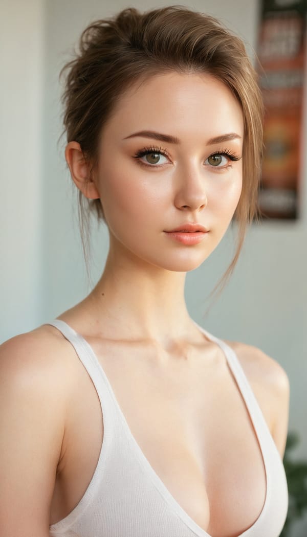 Tags: 21872187, SDXL
{"3": {"inputs": {"seed": 253816113281367, "steps": 64, "cfg": 5.56, "sampler_name": "dpmpp_2m", "scheduler": "karras", "denoise": 1.0, "model": ["27", 0], "positive": ["6", 0], "negative": ["7", 0], "latent_image": ["5", 0]}, "class_type": "KSampler"}, "4": {"inputs": {"ckpt_name": "juggernautxl.safetensors"}, "class_type": "CheckpointLoaderSimple"}, "5": {"inputs": {"width": 768, "height": 1344, "batch_size": 1}, "class_type": "EmptyLatentImage"}, "6": {"inputs": {"text": "28 year old girl, (irish:1.09), (russian:0.96), (cute:0.99), (detailed face:0.96), (idol:0.97), (slim:1.08), (seductive facial expression:1.11), (double eyelids:1.02), (sexy lips:1.01), (eyelashes:1.10), (blush:1.03), (temptress:1.10), (seductive pose:0.99), (pale skin:0.99), (beautiful eyes:0.99), (in a seductive pose:0.98), (large perky breasts:1.01), (cleavage:1.04), (thigh gap:1.02), (white tanktop:1.14), busy street, (RAW:1.09), (natural looking skin:1.09), (soft lighting:1.06), (textured skin:1.08), (portra:1.05), (candid cinema:1.02), (detailed skin:1.06), (film:1.06), (skin fuzz:1.03)", "clip": ["27", 1]}, "class_type": "CLIPTextEncode"}, "7": {"inputs": {"text": "(distorted:1.07), (twisted:1.07), (low resolution:1.10), (watermark:1.10), (bad hands:1.06), (worst quality:1.05), (open mouth:1.11)", "clip": ["27", 1]}, "class_type": "CLIPTextEncode"}, "8": {"inputs": {"samples": ["3", 0], "vae": ["4", 2]}, "class_type": "VAEDecode"}, "25": {"inputs": {"lora_name": "nudify_xl.safetensors", "strength_model": 0.33, "strength_clip": 0.19, "model": ["4", 0], "clip": ["4", 1]}, "class_type": "LoraLoader"}, "26": {"inputs": {"lora_name": "shirtlift_SDXL_v2.safetensors", "strength_model": 0.05, "strength_clip": 0.09, "model": ["25", 0], "clip": ["25", 1]}, "class_type": "LoraLoader"}, "27": {"inputs": {"lora_name": "PerfectEyesXL.safetensors", "strength_model": 0.16, "strength_clip": 0.15, "model": ["26", 0], "clip": ["26", 1]}, "class_type": "LoraLoader"}, "30": {"inputs": {"model_name": "4x_NMKD-Superscale-SP_178000_G.pth"}, "class_type": "UpscaleModelLoader"}, "31": {"inputs": {"upscale_model": ["30", 0], "image": ["8", 0]}, "class_type": "ImageUpscaleWithModel"}, "32": {"inputs": {"upscale_method": "lanczos", "scale_by": 0.5, "image": ["31", 0]}, "class_type": "ImageScaleBy"}, "33": {"inputs": {"pixels": ["32", 0], "vae": ["4", 2]}, "class_type": "VAEEncode"}, "34": {"inputs": {"seed": 253816113281367, "steps": 64, "cfg": 5.56, "sampler_name": "dpmpp_2m", "scheduler": "karras", "denoise": 0.3, "model": ["27", 0], "positive": ["6", 0], "negative": ["7", 0], "latent_image": ["33", 0]}, "class_type": "KSampler"}, "36": {"inputs": {"samples": ["34", 0], "vae": ["4", 2]}, "class_type": "VAEDecode"}, "39": {"inputs": {"filename_prefix": "comfyapi-1714969365247", "images": ["36", 0]}, "class_type": "SaveImage"}}