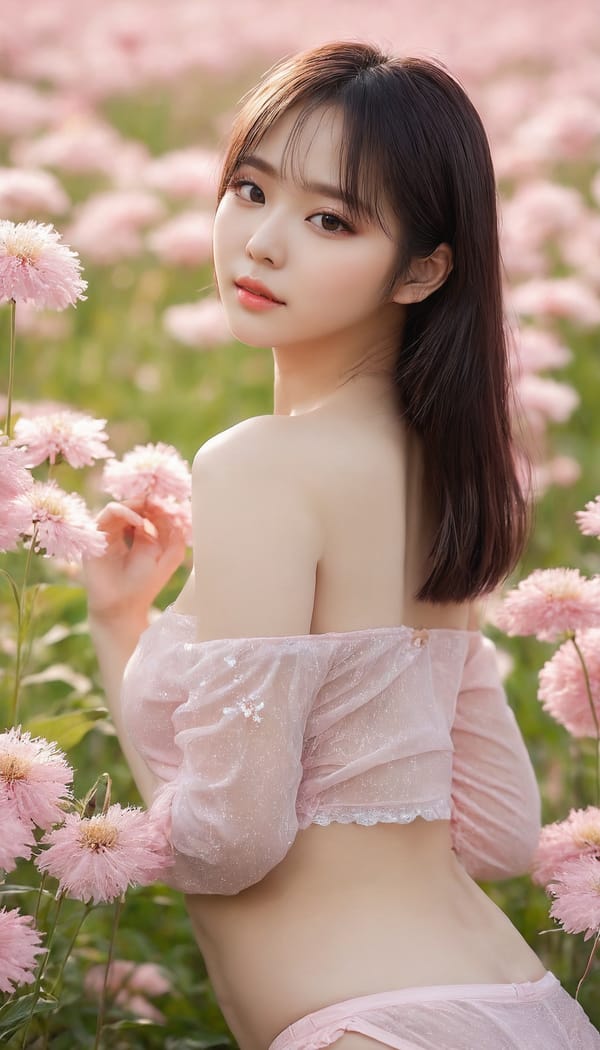 Tags: 21872187, SDXL
{"3": {"inputs": {"seed": 905132188297167, "steps": 32, "cfg": 5.18, "sampler_name": "dpmpp_2m", "scheduler": "karras", "denoise": 1.0, "model": ["27", 0], "positive": ["6", 0], "negative": ["7", 0], "latent_image": ["5", 0]}, "class_type": "KSampler"}, "4": {"inputs": {"ckpt_name": "juggernautxl.safetensors"}, "class_type": "CheckpointLoaderSimple"}, "5": {"inputs": {"width": 768, "height": 1344, "batch_size": 1}, "class_type": "EmptyLatentImage"}, "6": {"inputs": {"text": "23 year old girl, (russian:1.13), (korean:1.08), (japanese:1.01), (seductive pose:0.99), (cute:1.07), (eyelashes:0.96), (temptress:1.05), (double eyelids:0.96), (slim:0.96), (sexy lips:1.04), (blush:0.95), (detailed face:1.03), (pale skin:0.98), (idol:1.12), (seductive facial expression:0.96), (beautiful eyes:0.98), (perky ass:0.97), (exposed ass:1.07), (looking back:1.06), (sexy ass:0.99), (thigh gap:1.12), wearing (translucent clothes:1.04) on a flower field, (textured skin:1.05), (candid cinema:1.00), (detailed skin:1.03), (film:1.00), (skin fuzz:1.01), (RAW:1.03), (soft lighting:1.00), (portra:1.01), (natural looking skin:1.04)", "clip": ["27", 1]}, "class_type": "CLIPTextEncode"}, "7": {"inputs": {"text": "(distorted:1.08), (low resolution:1.08), (worst quality:1.14), (bad hands:1.05), (watermark:1.08), (open mouth:1.05), (twisted:1.11)", "clip": ["27", 1]}, "class_type": "CLIPTextEncode"}, "8": {"inputs": {"samples": ["3", 0], "vae": ["4", 2]}, "class_type": "VAEDecode"}, "25": {"inputs": {"lora_name": "nudify_xl.safetensors", "strength_model": 0.07, "strength_clip": 0.03, "model": ["4", 0], "clip": ["4", 1]}, "class_type": "LoraLoader"}, "26": {"inputs": {"lora_name": "shirtlift_SDXL_v2.safetensors", "strength_model": 0.09, "strength_clip": 0.06, "model": ["25", 0], "clip": ["25", 1]}, "class_type": "LoraLoader"}, "27": {"inputs": {"lora_name": "PerfectEyesXL.safetensors", "strength_model": 0.11, "strength_clip": 0.05, "model": ["26", 0], "clip": ["26", 1]}, "class_type": "LoraLoader"}, "30": {"inputs": {"model_name": "4x_NMKD-Superscale-SP_178000_G.pth"}, "class_type": "UpscaleModelLoader"}, "31": {"inputs": {"upscale_model": ["30", 0], "image": ["8", 0]}, "class_type": "ImageUpscaleWithModel"}, "32": {"inputs": {"upscale_method": "lanczos", "scale_by": 0.5, "image": ["31", 0]}, "class_type": "ImageScaleBy"}, "33": {"inputs": {"pixels": ["32", 0], "vae": ["4", 2]}, "class_type": "VAEEncode"}, "34": {"inputs": {"seed": 905132188297167, "steps": 32, "cfg": 5.18, "sampler_name": "dpmpp_2m", "scheduler": "karras", "denoise": 0.3, "model": ["27", 0], "positive": ["6", 0], "negative": ["7", 0], "latent_image": ["33", 0]}, "class_type": "KSampler"}, "36": {"inputs": {"samples": ["34", 0], "vae": ["4", 2]}, "class_type": "VAEDecode"}, "39": {"inputs": {"filename_prefix": "comfyapi-1723450506243", "images": ["36", 0]}, "class_type": "SaveImage"}}