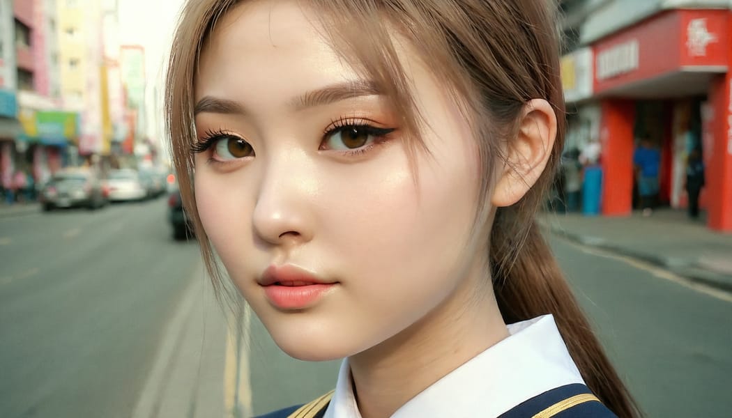 Tags: 21872187, SDXL
{"3": {"inputs": {"seed": 670249865210840, "steps": 32, "cfg": 7.5, "sampler_name": "dpmpp_2m", "scheduler": "karras", "denoise": 1.0, "model": ["27", 0], "positive": ["6", 0], "negative": ["7", 0], "latent_image": ["5", 0]}, "class_type": "KSampler"}, "4": {"inputs": {"ckpt_name": "juggernautxl.safetensors"}, "class_type": "CheckpointLoaderSimple"}, "5": {"inputs": {"width": 1344, "height": 768, "batch_size": 1}, "class_type": "EmptyLatentImage"}, "6": {"inputs": {"text": "20 year old girl, (ukrainian:0.96), (taiwanese:1.11), (blush:0.98), (temptress:1.12), (seductive facial expression:1.07), (seductive pose:0.99), (pale skin:1.06), (slim:1.10), (cute:1.10), (eyelashes:0.96), (detailed face:1.08), (double eyelids:1.00), (beautiful eyes:1.07), (sexy lips:1.02), (perky ass:1.04), (exposed ass:1.11), (looking back:1.03), (sexy ass:0.96), (thigh gap:0.99), (school uniform:0.99), choker, busy street, (candid cinema:1.01), (skin fuzz:1.03), (natural looking skin:1.09), (portra:1.04), (soft lighting:1.00), (textured skin:1.04), (film:1.09), (detailed skin:1.08)", "clip": ["27", 1]}, "class_type": "CLIPTextEncode"}, "7": {"inputs": {"text": "(low resolution:1.14), (bad hands:1.05), (twisted:1.07), (open mouth:1.11), (watermark:1.10), (distorted:1.10), (worst quality:1.06)", "clip": ["27", 1]}, "class_type": "CLIPTextEncode"}, "8": {"inputs": {"samples": ["3", 0], "vae": ["4", 2]}, "class_type": "VAEDecode"}, "25": {"inputs": {"lora_name": "nudify_xl.safetensors", "strength_model": 0.38, "strength_clip": 0.2, "model": ["4", 0], "clip": ["4", 1]}, "class_type": "LoraLoader"}, "26": {"inputs": {"lora_name": "shirtlift_SDXL_v2.safetensors", "strength_model": 0.15, "strength_clip": 0.14, "model": ["25", 0], "clip": ["25", 1]}, "class_type": "LoraLoader"}, "27": {"inputs": {"lora_name": "PerfectEyesXL.safetensors", "strength_model": 0.02, "strength_clip": 0.06, "model": ["26", 0], "clip": ["26", 1]}, "class_type": "LoraLoader"}, "30": {"inputs": {"model_name": "4x_NMKD-Superscale-SP_178000_G.pth"}, "class_type": "UpscaleModelLoader"}, "31": {"inputs": {"upscale_model": ["30", 0], "image": ["8", 0]}, "class_type": "ImageUpscaleWithModel"}, "32": {"inputs": {"upscale_method": "lanczos", "scale_by": 0.5, "image": ["31", 0]}, "class_type": "ImageScaleBy"}, "33": {"inputs": {"pixels": ["32", 0], "vae": ["4", 2]}, "class_type": "VAEEncode"}, "34": {"inputs": {"seed": 670249865210840, "steps": 32, "cfg": 7.5, "sampler_name": "dpmpp_2m", "scheduler": "karras", "denoise": 0.3, "model": ["27", 0], "positive": ["6", 0], "negative": ["7", 0], "latent_image": ["33", 0]}, "class_type": "KSampler"}, "36": {"inputs": {"samples": ["34", 0], "vae": ["4", 2]}, "class_type": "VAEDecode"}, "39": {"inputs": {"filename_prefix": "comfyapi-1727870404999", "images": ["36", 0]}, "class_type": "SaveImage"}}