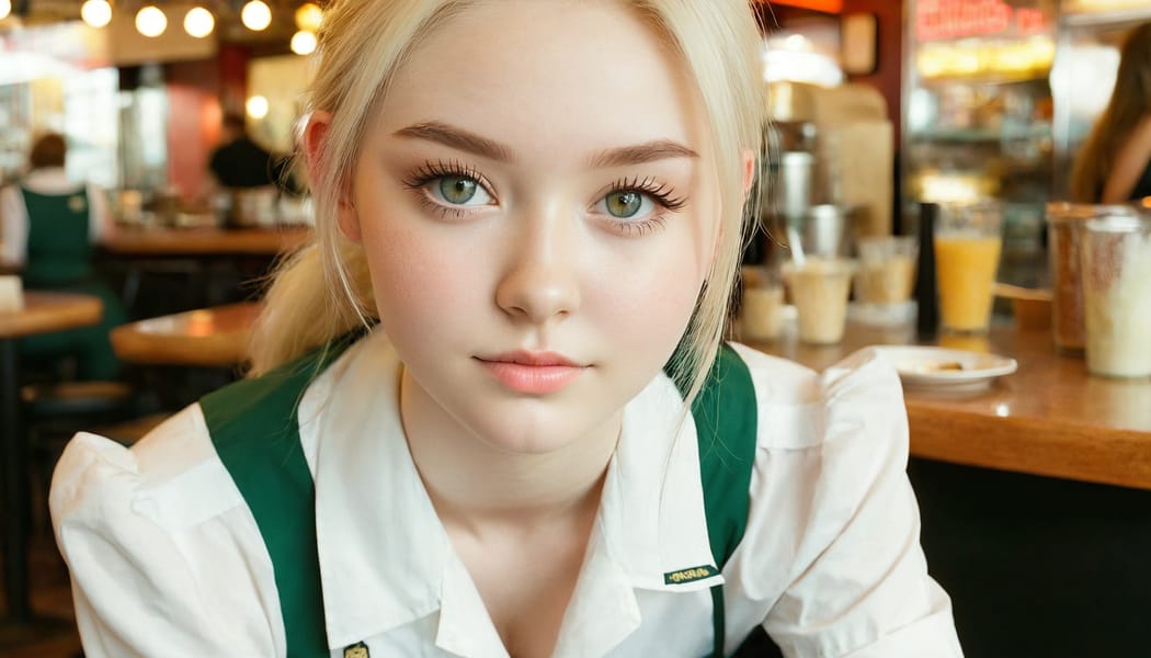 Tags: 21872187, SDXL
{"3": {"inputs": {"seed": 940429587456489, "steps": 32, "cfg": 6.87, "sampler_name": "dpmpp_2m", "scheduler": "karras", "denoise": 1.0, "model": ["27", 0], "positive": ["6", 0], "negative": ["7", 0], "latent_image": ["5", 0]}, "class_type": "KSampler"}, "4": {"inputs": {"ckpt_name": "juggernautxl.safetensors"}, "class_type": "CheckpointLoaderSimple"}, "5": {"inputs": {"width": 1344, "height": 768, "batch_size": 1}, "class_type": "EmptyLatentImage"}, "6": {"inputs": {"text": "18 year old girl, (irish:1.10), (seductive pose:1.02), (blush:1.07), (detailed face:1.09), (cute:0.96), (eyelashes:1.09), (idol:1.03), (slim:1.12), (temptress:1.07), (seductive facial expression:1.01), (beautiful eyes:1.08), (double eyelids:0.99), (pale skin:0.96), (on all fours:1.09), (spreading ass cheeks:1.01), (from behind:1.06), (backboob:0.96), (a waitress in uniform:1.04) working at a restaurant, (RAW:1.05), (natural looking skin:1.00), (textured skin:1.06), (soft lighting:1.00), (film:1.02), (candid cinema:1.06), (portra:1.08), (detailed skin:1.00), (skin fuzz:1.00)", "clip": ["27", 1]}, "class_type": "CLIPTextEncode"}, "7": {"inputs": {"text": "(open mouth:1.09), (twisted:1.13), (bad hands:1.14), (low resolution:1.07), (distorted:1.09), (worst quality:1.08), (watermark:1.08)", "clip": ["27", 1]}, "class_type": "CLIPTextEncode"}, "8": {"inputs": {"samples": ["3", 0], "vae": ["4", 2]}, "class_type": "VAEDecode"}, "25": {"inputs": {"lora_name": "nudify_xl.safetensors", "strength_model": 0.39, "strength_clip": 0.26, "model": ["4", 0], "clip": ["4", 1]}, "class_type": "LoraLoader"}, "26": {"inputs": {"lora_name": "shirtlift_SDXL_v2.safetensors", "strength_model": 0.11, "strength_clip": 0.12, "model": ["25", 0], "clip": ["25", 1]}, "class_type": "LoraLoader"}, "27": {"inputs": {"lora_name": "PerfectEyesXL.safetensors", "strength_model": 0.19, "strength_clip": 0.03, "model": ["26", 0], "clip": ["26", 1]}, "class_type": "LoraLoader"}, "30": {"inputs": {"model_name": "4x_NMKD-Superscale-SP_178000_G.pth"}, "class_type": "UpscaleModelLoader"}, "31": {"inputs": {"upscale_model": ["30", 0], "image": ["8", 0]}, "class_type": "ImageUpscaleWithModel"}, "32": {"inputs": {"upscale_method": "lanczos", "scale_by": 0.5, "image": ["31", 0]}, "class_type": "ImageScaleBy"}, "33": {"inputs": {"pixels": ["32", 0], "vae": ["4", 2]}, "class_type": "VAEEncode"}, "34": {"inputs": {"seed": 940429587456489, "steps": 32, "cfg": 6.87, "sampler_name": "dpmpp_2m", "scheduler": "karras", "denoise": 0.3, "model": ["27", 0], "positive": ["6", 0], "negative": ["7", 0], "latent_image": ["33", 0]}, "class_type": "KSampler"}, "36": {"inputs": {"samples": ["34", 0], "vae": ["4", 2]}, "class_type": "VAEDecode"}, "39": {"inputs": {"filename_prefix": "comfyapi-1732438959278", "images": ["36", 0]}, "class_type": "SaveImage"}}