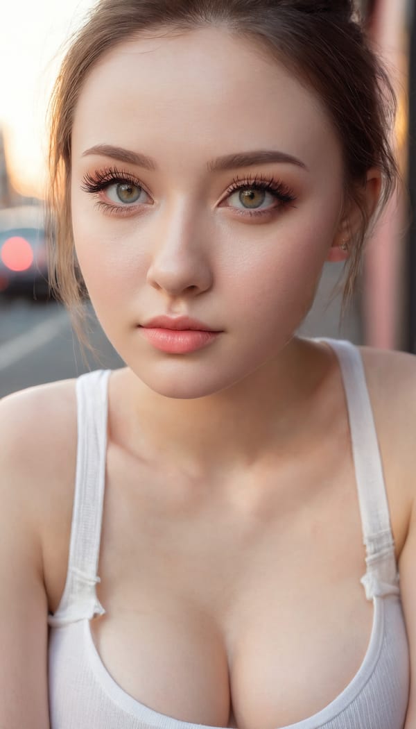 Tags: 21872187, SDXL
{"3": {"inputs": {"seed": 395566693571221, "steps": 64, "cfg": 5.07, "sampler_name": "dpmpp_2m", "scheduler": "karras", "denoise": 1.0, "model": ["27", 0], "positive": ["6", 0], "negative": ["7", 0], "latent_image": ["5", 0]}, "class_type": "KSampler"}, "4": {"inputs": {"ckpt_name": "juggernautxl.safetensors"}, "class_type": "CheckpointLoaderSimple"}, "5": {"inputs": {"width": 768, "height": 1344, "batch_size": 1}, "class_type": "EmptyLatentImage"}, "6": {"inputs": {"text": "24 year old girl, (russian:1.07), (eyelashes:1.09), (blush:1.09), (double eyelids:1.04), (beautiful eyes:1.11), (temptress:1.10), (cute:0.95), (slim:1.12), (detailed face:0.97), (idol:1.08), (seductive pose:1.10), (pale skin:1.11), (sexy lips:1.04), (seductive facial expression:1.03), (in a seductive pose:1.01), (large perky breasts:1.02), (cleavage:1.08), (thigh gap:1.08), (white tanktop:1.12), busy street, (soft lighting:1.08), (textured skin:1.06), (portra:1.05), (natural looking skin:1.00), (candid cinema:1.00), (skin fuzz:1.04), (detailed skin:1.07), (RAW:1.08)", "clip": ["27", 1]}, "class_type": "CLIPTextEncode"}, "7": {"inputs": {"text": "(open mouth:1.14), (low resolution:1.13), (watermark:1.05), (distorted:1.10), (bad hands:1.09), (worst quality:1.11), (twisted:1.10)", "clip": ["27", 1]}, "class_type": "CLIPTextEncode"}, "8": {"inputs": {"samples": ["3", 0], "vae": ["4", 2]}, "class_type": "VAEDecode"}, "25": {"inputs": {"lora_name": "nudify_xl.safetensors", "strength_model": 0.11, "strength_clip": 0.02, "model": ["4", 0], "clip": ["4", 1]}, "class_type": "LoraLoader"}, "26": {"inputs": {"lora_name": "shirtlift_SDXL_v2.safetensors", "strength_model": 0.19, "strength_clip": 0.03, "model": ["25", 0], "clip": ["25", 1]}, "class_type": "LoraLoader"}, "27": {"inputs": {"lora_name": "PerfectEyesXL.safetensors", "strength_model": 0.19, "strength_clip": 0.18, "model": ["26", 0], "clip": ["26", 1]}, "class_type": "LoraLoader"}, "30": {"inputs": {"model_name": "4x_NMKD-Superscale-SP_178000_G.pth"}, "class_type": "UpscaleModelLoader"}, "31": {"inputs": {"upscale_model": ["30", 0], "image": ["8", 0]}, "class_type": "ImageUpscaleWithModel"}, "32": {"inputs": {"upscale_method": "lanczos", "scale_by": 0.5, "image": ["31", 0]}, "class_type": "ImageScaleBy"}, "33": {"inputs": {"pixels": ["32", 0], "vae": ["4", 2]}, "class_type": "VAEEncode"}, "34": {"inputs": {"seed": 395566693571221, "steps": 64, "cfg": 5.07, "sampler_name": "dpmpp_2m", "scheduler": "karras", "denoise": 0.3, "model": ["27", 0], "positive": ["6", 0], "negative": ["7", 0], "latent_image": ["33", 0]}, "class_type": "KSampler"}, "36": {"inputs": {"samples": ["34", 0], "vae": ["4", 2]}, "class_type": "VAEDecode"}, "39": {"inputs": {"filename_prefix": "comfyapi-1719007239312", "images": ["36", 0]}, "class_type": "SaveImage"}}