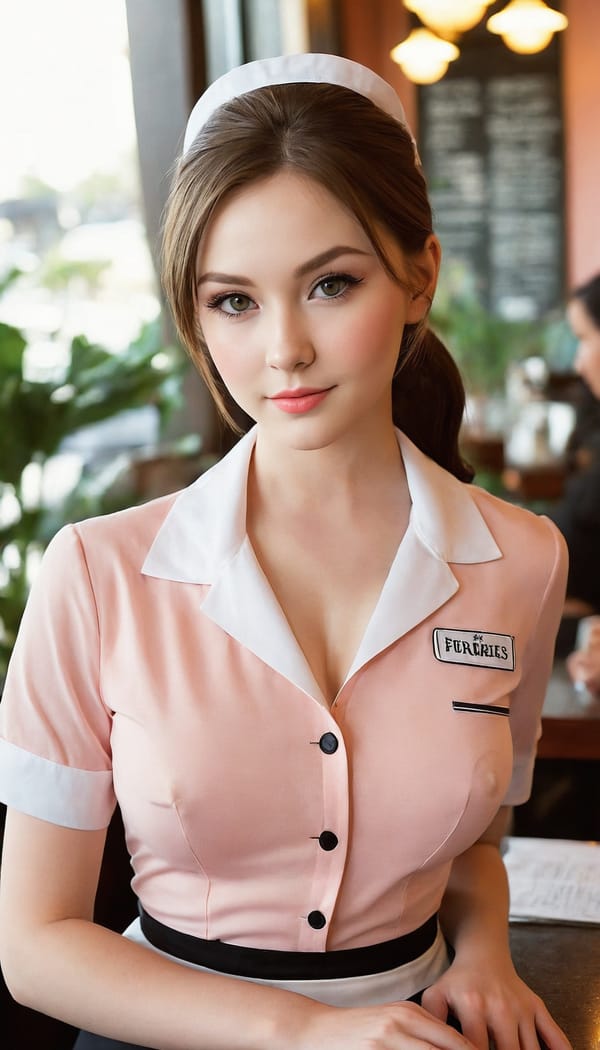 Tags: 21872187, SDXL
{"3": {"inputs": {"seed": 191393223396923, "steps": 64, "cfg": 5.09, "sampler_name": "dpmpp_2m", "scheduler": "karras", "denoise": 1.0, "model": ["27", 0], "positive": ["6", 0], "negative": ["7", 0], "latent_image": ["5", 0]}, "class_type": "KSampler"}, "4": {"inputs": {"ckpt_name": "juggernautXL_v8Rundiffusion.safetensors"}, "class_type": "CheckpointLoaderSimple"}, "5": {"inputs": {"width": 768, "height": 1344, "batch_size": 1}, "class_type": "EmptyLatentImage"}, "6": {"inputs": {"text": "28 year old girl, (eyelashes:0.97), (slim:1.01), (sexy lips:1.07), (idol:0.95), (detailed face:1.01), (pale skin:1.03), (blush:1.12), (temptress:1.02), (seductive pose:0.99), (seductive facial expression:0.97), (beautiful eyes:0.99), (cute:1.03), (in a seductive pose:0.95), (large perky breasts:0.95), (cleavage:1.04), (thigh gap:0.96), (a waitress in uniform:1.09) working at a restaurant, (detailed skin:1.07), (skin fuzz:1.09), (portra:1.02), (textured skin:1.02), (film:1.05), (natural looking skin:1.06), (candid cinema:1.07), (RAW:1.03), (soft lighting:1.00)", "clip": ["27", 1]}, "class_type": "CLIPTextEncode"}, "7": {"inputs": {"text": "(open mouth:1.05), (twisted:1.07), (distorted:1.12), (low resolution:1.10), (watermark:1.06), (worst quality:1.07), (bad hands:1.12)", "clip": ["27", 1]}, "class_type": "CLIPTextEncode"}, "8": {"inputs": {"samples": ["3", 0], "vae": ["4", 2]}, "class_type": "VAEDecode"}, "25": {"inputs": {"lora_name": "nudify_xl.safetensors", "strength_model": 0.21, "strength_clip": 0.2, "model": ["4", 0], "clip": ["4", 1]}, "class_type": "LoraLoader"}, "26": {"inputs": {"lora_name": "shirtlift_SDXL_v2.safetensors", "strength_model": 0.02, "strength_clip": 0.16, "model": ["25", 0], "clip": ["25", 1]}, "class_type": "LoraLoader"}, "27": {"inputs": {"lora_name": "PerfectEyesXL.safetensors", "strength_model": 0.0, "strength_clip": 0.0, "model": ["26", 0], "clip": ["26", 1]}, "class_type": "LoraLoader"}, "30": {"inputs": {"model_name": "4x_NMKD-Superscale-SP_178000_G.pth"}, "class_type": "UpscaleModelLoader"}, "31": {"inputs": {"upscale_model": ["30", 0], "image": ["8", 0]}, "class_type": "ImageUpscaleWithModel"}, "32": {"inputs": {"upscale_method": "lanczos", "scale_by": 0.5, "image": ["31", 0]}, "class_type": "ImageScaleBy"}, "33": {"inputs": {"pixels": ["32", 0], "vae": ["4", 2]}, "class_type": "VAEEncode"}, "34": {"inputs": {"seed": 191393223396923, "steps": 64, "cfg": 5.09, "sampler_name": "dpmpp_2m", "scheduler": "karras", "denoise": 0.3, "model": ["27", 0], "positive": ["6", 0], "negative": ["7", 0], "latent_image": ["33", 0]}, "class_type": "KSampler"}, "36": {"inputs": {"samples": ["34", 0], "vae": ["4", 2]}, "class_type": "VAEDecode"}, "39": {"inputs": {"filename_prefix": "comfyapi-1707514183646", "images": ["36", 0]}, "class_type": "SaveImage"}}