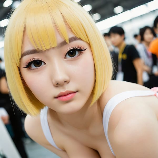 Tags: 21872187, SDXL
{"3": {"inputs": {"seed": 759211653409891, "steps": 64, "cfg": 6.71, "sampler_name": "dpmpp_2m", "scheduler": "karras", "denoise": 1.0, "model": ["27", 0], "positive": ["6", 0], "negative": ["7", 0], "latent_image": ["5", 0]}, "class_type": "KSampler"}, "4": {"inputs": {"ckpt_name": "juggernautXL_v8Rundiffusion.safetensors"}, "class_type": "CheckpointLoaderSimple"}, "5": {"inputs": {"width": 1024, "height": 1024, "batch_size": 1}, "class_type": "EmptyLatentImage"}, "6": {"inputs": {"text": "22 year old girl, (russian:1.13), (japanese:1.08), (double eyelids:1.06), (beautiful eyes:0.99), (seductive facial expression:0.96), (eyelashes:1.07), (blush:1.03), (slim:1.09), (sexy lips:1.04), (seductive pose:1.12), (temptress:0.95), (cute:1.10), (detailed face:1.12), (pale skin:0.99), (idol:1.13), (perky ass:0.97), (exposed ass:0.98), (looking back:1.08), (sexy ass:1.04), (thigh gap:1.11), (in a cosplay:1.07) at comiket posing for camera, (skin fuzz:1.06), (portra:1.04), (soft lighting:1.02), (textured skin:1.06), (natural looking skin:1.03), (detailed skin:1.04), (RAW:1.08), (candid cinema:1.04), (film:1.09)", "clip": ["27", 1]}, "class_type": "CLIPTextEncode"}, "7": {"inputs": {"text": "(twisted:1.07), (watermark:1.08), (worst quality:1.08), (bad hands:1.13), (open mouth:1.13), (low resolution:1.13), (distorted:1.08)", "clip": ["27", 1]}, "class_type": "CLIPTextEncode"}, "8": {"inputs": {"samples": ["3", 0], "vae": ["4", 2]}, "class_type": "VAEDecode"}, "25": {"inputs": {"lora_name": "nudify_xl.safetensors", "strength_model": 0.28, "strength_clip": 0.02, "model": ["4", 0], "clip": ["4", 1]}, "class_type": "LoraLoader"}, "26": {"inputs": {"lora_name": "shirtlift_SDXL_v2.safetensors", "strength_model": 0.04, "strength_clip": 0.03, "model": ["25", 0], "clip": ["25", 1]}, "class_type": "LoraLoader"}, "27": {"inputs": {"lora_name": "PerfectEyesXL.safetensors", "strength_model": 0.01, "strength_clip": 0.01, "model": ["26", 0], "clip": ["26", 1]}, "class_type": "LoraLoader"}, "30": {"inputs": {"model_name": "4x_NMKD-Superscale-SP_178000_G.pth"}, "class_type": "UpscaleModelLoader"}, "31": {"inputs": {"upscale_model": ["30", 0], "image": ["8", 0]}, "class_type": "ImageUpscaleWithModel"}, "32": {"inputs": {"upscale_method": "lanczos", "scale_by": 0.5, "image": ["31", 0]}, "class_type": "ImageScaleBy"}, "33": {"inputs": {"pixels": ["32", 0], "vae": ["4", 2]}, "class_type": "VAEEncode"}, "34": {"inputs": {"seed": 759211653409891, "steps": 64, "cfg": 6.71, "sampler_name": "dpmpp_2m", "scheduler": "karras", "denoise": 0.3, "model": ["27", 0], "positive": ["6", 0], "negative": ["7", 0], "latent_image": ["33", 0]}, "class_type": "KSampler"}, "36": {"inputs": {"samples": ["34", 0], "vae": ["4", 2]}, "class_type": "VAEDecode"}, "39": {"inputs": {"filename_prefix": "comfyapi-1708147343847", "images": ["36", 0]}, "class_type": "SaveImage"}}