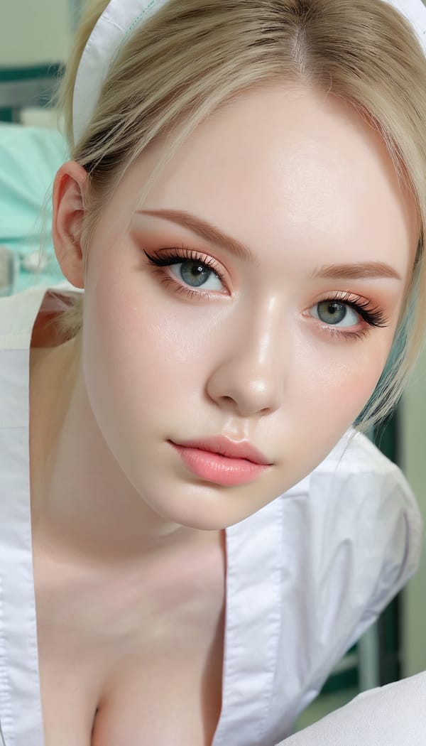 Tags: 21872187, SDXL
{"3": {"inputs": {"seed": 671386295759648, "steps": 64, "cfg": 7.88, "sampler_name": "dpmpp_2m", "scheduler": "karras", "denoise": 1.0, "model": ["27", 0], "positive": ["6", 0], "negative": ["7", 0], "latent_image": ["5", 0]}, "class_type": "KSampler"}, "4": {"inputs": {"ckpt_name": "juggernautxl.safetensors"}, "class_type": "CheckpointLoaderSimple"}, "5": {"inputs": {"width": 768, "height": 1344, "batch_size": 1}, "class_type": "EmptyLatentImage"}, "6": {"inputs": {"text": "20 year old girl, (pale skin:1.05), (sexy lips:0.98), (temptress:1.13), (blush:0.99), (double eyelids:1.06), (beautiful eyes:1.01), (idol:1.14), (cute:1.14), (detailed face:0.98), (eyelashes:1.14), (slim:1.04), (seductive facial expression:1.13), (seductive pose:1.00), (on all fours:0.96), (spreading ass cheeks:1.05), (from behind:0.98), (backboob:1.03), (nurse in uniform:1.02) working in a hospital ward, (film:1.00), (candid cinema:1.08), (soft lighting:1.09), (skin fuzz:1.08), (textured skin:1.06), (detailed skin:1.00), (portra:1.05), (natural looking skin:1.08)", "clip": ["27", 1]}, "class_type": "CLIPTextEncode"}, "7": {"inputs": {"text": "(twisted:1.11), (open mouth:1.06), (watermark:1.13), (worst quality:1.14), (low resolution:1.05), (bad hands:1.08), (distorted:1.08)", "clip": ["27", 1]}, "class_type": "CLIPTextEncode"}, "8": {"inputs": {"samples": ["3", 0], "vae": ["4", 2]}, "class_type": "VAEDecode"}, "25": {"inputs": {"lora_name": "nudify_xl.safetensors", "strength_model": 0.13, "strength_clip": 0.08, "model": ["4", 0], "clip": ["4", 1]}, "class_type": "LoraLoader"}, "26": {"inputs": {"lora_name": "shirtlift_SDXL_v2.safetensors", "strength_model": 0.03, "strength_clip": 0.11, "model": ["25", 0], "clip": ["25", 1]}, "class_type": "LoraLoader"}, "27": {"inputs": {"lora_name": "PerfectEyesXL.safetensors", "strength_model": 0.03, "strength_clip": 0.19, "model": ["26", 0], "clip": ["26", 1]}, "class_type": "LoraLoader"}, "30": {"inputs": {"model_name": "4x_NMKD-Superscale-SP_178000_G.pth"}, "class_type": "UpscaleModelLoader"}, "31": {"inputs": {"upscale_model": ["30", 0], "image": ["8", 0]}, "class_type": "ImageUpscaleWithModel"}, "32": {"inputs": {"upscale_method": "lanczos", "scale_by": 0.5, "image": ["31", 0]}, "class_type": "ImageScaleBy"}, "33": {"inputs": {"pixels": ["32", 0], "vae": ["4", 2]}, "class_type": "VAEEncode"}, "34": {"inputs": {"seed": 671386295759648, "steps": 64, "cfg": 7.88, "sampler_name": "dpmpp_2m", "scheduler": "karras", "denoise": 0.3, "model": ["27", 0], "positive": ["6", 0], "negative": ["7", 0], "latent_image": ["33", 0]}, "class_type": "KSampler"}, "36": {"inputs": {"samples": ["34", 0], "vae": ["4", 2]}, "class_type": "VAEDecode"}, "39": {"inputs": {"filename_prefix": "comfyapi-1734747788840", "images": ["36", 0]}, "class_type": "SaveImage"}}