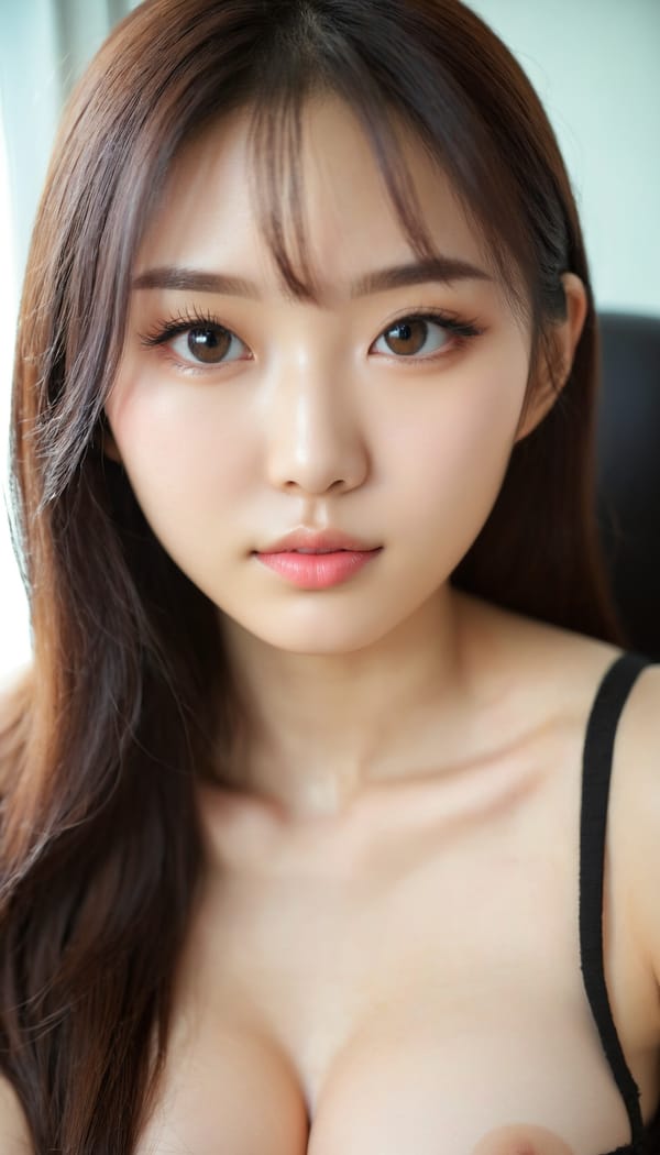 Tags: 21872187, SDXL
{"3": {"inputs": {"seed": 994400992246649, "steps": 64, "cfg": 7.88, "sampler_name": "dpmpp_2m", "scheduler": "karras", "denoise": 1.0, "model": ["27", 0], "positive": ["6", 0], "negative": ["7", 0], "latent_image": ["5", 0]}, "class_type": "KSampler"}, "4": {"inputs": {"ckpt_name": "juggernautxl.safetensors"}, "class_type": "CheckpointLoaderSimple"}, "5": {"inputs": {"width": 768, "height": 1344, "batch_size": 1}, "class_type": "EmptyLatentImage"}, "6": {"inputs": {"text": "18 year old girl, (taiwanese:0.99), (korean:1.04), (ukrainian:1.12), (chinese:1.08), (double eyelids:1.06), (seductive pose:0.99), (seductive facial expression:1.01), (beautiful eyes:1.11), (sexy lips:1.02), (slim:1.13), (pale skin:0.99), (detailed face:1.02), (blush:1.01), (idol:1.14), (temptress:1.08), (eyelashes:0.99), (cute:1.10), (in a seductive pose:1.01), (large perky breasts:1.12), (cleavage:1.08), (thigh gap:1.09), (an office lady:1.02), (candid cinema:1.02), (soft lighting:1.08), (skin fuzz:1.03), (film:1.08), (textured skin:1.05), (RAW:1.06), (natural looking skin:1.05), (portra:1.09), (detailed skin:1.04)", "clip": ["27", 1]}, "class_type": "CLIPTextEncode"}, "7": {"inputs": {"text": "(watermark:1.11), (open mouth:1.12), (bad hands:1.13), (twisted:1.09), (distorted:1.12), (low resolution:1.14), (worst quality:1.09)", "clip": ["27", 1]}, "class_type": "CLIPTextEncode"}, "8": {"inputs": {"samples": ["3", 0], "vae": ["4", 2]}, "class_type": "VAEDecode"}, "25": {"inputs": {"lora_name": "nudify_xl.safetensors", "strength_model": 0.11, "strength_clip": 0.36, "model": ["4", 0], "clip": ["4", 1]}, "class_type": "LoraLoader"}, "26": {"inputs": {"lora_name": "shirtlift_SDXL_v2.safetensors", "strength_model": 0.05, "strength_clip": 0.09, "model": ["25", 0], "clip": ["25", 1]}, "class_type": "LoraLoader"}, "27": {"inputs": {"lora_name": "PerfectEyesXL.safetensors", "strength_model": 0.13, "strength_clip": 0.08, "model": ["26", 0], "clip": ["26", 1]}, "class_type": "LoraLoader"}, "30": {"inputs": {"model_name": "4x_NMKD-Superscale-SP_178000_G.pth"}, "class_type": "UpscaleModelLoader"}, "31": {"inputs": {"upscale_model": ["30", 0], "image": ["8", 0]}, "class_type": "ImageUpscaleWithModel"}, "32": {"inputs": {"upscale_method": "lanczos", "scale_by": 0.5, "image": ["31", 0]}, "class_type": "ImageScaleBy"}, "33": {"inputs": {"pixels": ["32", 0], "vae": ["4", 2]}, "class_type": "VAEEncode"}, "34": {"inputs": {"seed": 994400992246649, "steps": 64, "cfg": 7.88, "sampler_name": "dpmpp_2m", "scheduler": "karras", "denoise": 0.3, "model": ["27", 0], "positive": ["6", 0], "negative": ["7", 0], "latent_image": ["33", 0]}, "class_type": "KSampler"}, "36": {"inputs": {"samples": ["34", 0], "vae": ["4", 2]}, "class_type": "VAEDecode"}, "39": {"inputs": {"filename_prefix": "comfyapi-1731604141473", "images": ["36", 0]}, "class_type": "SaveImage"}}