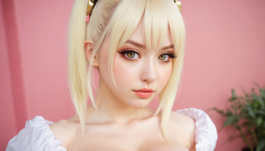 Tags: 21872187, SDXL
{"3": {"inputs": {"seed": 638940433497623, "steps": 32, "cfg": 5.54, "sampler_name": "dpmpp_2m", "scheduler": "karras", "denoise": 1.0, "model": ["27", 0], "positive": ["6", 0], "negative": ["7", 0], "latent_image": ["5", 0]}, "class_type": "KSampler"}, "4": {"inputs": {"ckpt_name": "juggernautxl.safetensors"}, "class_type": "CheckpointLoaderSimple"}, "5": {"inputs": {"width": 1344, "height": 768, "batch_size": 1}, "class_type": "EmptyLatentImage"}, "6": {"inputs": {"text": "25 year old girl, (ukrainian:1.08), (seductive facial expression:0.96), (blush:1.08), (cute:1.14), (pale skin:1.08), (temptress:1.02), (detailed face:1.14), (idol:1.07), (seductive pose:1.08), (sexy lips:1.10), (beautiful eyes:1.02), (double eyelids:1.00), (eyelashes:1.11), (slim:0.98), (on all fours:1.05), (spreading ass cheeks:1.05), (from behind:0.96), (backboob:1.12), (in a cosplay:1.05) at comiket posing for camera, (natural looking skin:1.05), (textured skin:1.00), (portra:1.07), (RAW:1.07), (candid cinema:1.01), (soft lighting:1.09), (skin fuzz:1.06), (detailed skin:1.06)", "clip": ["27", 1]}, "class_type": "CLIPTextEncode"}, "7": {"inputs": {"text": "(watermark:1.10), (bad hands:1.14), (twisted:1.10), (worst quality:1.14), (open mouth:1.10), (distorted:1.09), (low resolution:1.09)", "clip": ["27", 1]}, "class_type": "CLIPTextEncode"}, "8": {"inputs": {"samples": ["3", 0], "vae": ["4", 2]}, "class_type": "VAEDecode"}, "25": {"inputs": {"lora_name": "nudify_xl.safetensors", "strength_model": 0.11, "strength_clip": 0.01, "model": ["4", 0], "clip": ["4", 1]}, "class_type": "LoraLoader"}, "26": {"inputs": {"lora_name": "shirtlift_SDXL_v2.safetensors", "strength_model": 0.08, "strength_clip": 0.14, "model": ["25", 0], "clip": ["25", 1]}, "class_type": "LoraLoader"}, "27": {"inputs": {"lora_name": "PerfectEyesXL.safetensors", "strength_model": 0.16, "strength_clip": 0.08, "model": ["26", 0], "clip": ["26", 1]}, "class_type": "LoraLoader"}, "30": {"inputs": {"model_name": "4x_NMKD-Superscale-SP_178000_G.pth"}, "class_type": "UpscaleModelLoader"}, "31": {"inputs": {"upscale_model": ["30", 0], "image": ["8", 0]}, "class_type": "ImageUpscaleWithModel"}, "32": {"inputs": {"upscale_method": "lanczos", "scale_by": 0.5, "image": ["31", 0]}, "class_type": "ImageScaleBy"}, "33": {"inputs": {"pixels": ["32", 0], "vae": ["4", 2]}, "class_type": "VAEEncode"}, "34": {"inputs": {"seed": 638940433497623, "steps": 32, "cfg": 5.54, "sampler_name": "dpmpp_2m", "scheduler": "karras", "denoise": 0.3, "model": ["27", 0], "positive": ["6", 0], "negative": ["7", 0], "latent_image": ["33", 0]}, "class_type": "KSampler"}, "36": {"inputs": {"samples": ["34", 0], "vae": ["4", 2]}, "class_type": "VAEDecode"}, "39": {"inputs": {"filename_prefix": "comfyapi-1726942609864", "images": ["36", 0]}, "class_type": "SaveImage"}}