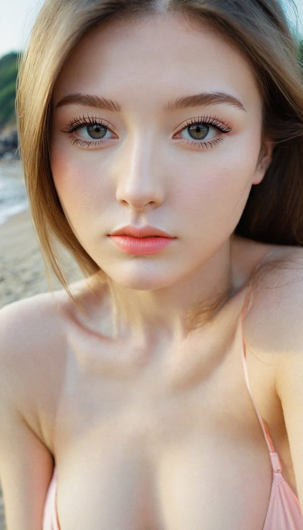 Tags: 21872187, SDXL
{"3": {"inputs": {"seed": 842176307370806, "steps": 64, "cfg": 7.14, "sampler_name": "dpmpp_2m", "scheduler": "karras", "denoise": 1.0, "model": ["27", 0], "positive": ["6", 0], "negative": ["7", 0], "latent_image": ["5", 0]}, "class_type": "KSampler"}, "4": {"inputs": {"ckpt_name": "leosamsHelloworldSDXL_helloworldSDXL32DPO.safetensors"}, "class_type": "CheckpointLoaderSimple"}, "5": {"inputs": {"width": 768, "height": 1344, "batch_size": 1}, "class_type": "EmptyLatentImage"}, "6": {"inputs": {"text": "27 year old girl, (ukrainian:0.98), (russian:1.14), (double eyelids:0.98), (sexy lips:1.13), (blush:1.06), (slim:1.07), (cute:0.98), (eyelashes:1.12), (detailed face:0.96), (temptress:1.07), (beautiful eyes:1.00), (pale skin:1.09), (seductive facial expression:1.10), (idol:1.02), (seductive pose:1.11), (perky ass:0.98), (exposed ass:1.03), (looking back:1.06), (sexy ass:1.06), (thigh gap:0.98), wearing (bikini:1.03) at a beach, (natural looking skin:1.05), (detailed skin:1.01), (skin fuzz:1.00), (textured skin:1.02), (portra:1.04), (film:1.06), (RAW:1.03), (soft lighting:1.06), (candid cinema:1.04)", "clip": ["27", 1]}, "class_type": "CLIPTextEncode"}, "7": {"inputs": {"text": "(bad hands:1.14), (twisted:1.06), (worst quality:1.06), (distorted:1.12), (open mouth:1.09), (watermark:1.06), (low resolution:1.08)", "clip": ["27", 1]}, "class_type": "CLIPTextEncode"}, "8": {"inputs": {"samples": ["3", 0], "vae": ["4", 2]}, "class_type": "VAEDecode"}, "25": {"inputs": {"lora_name": "nudify_xl.safetensors", "strength_model": 0.1, "strength_clip": 0.25, "model": ["4", 0], "clip": ["4", 1]}, "class_type": "LoraLoader"}, "26": {"inputs": {"lora_name": "shirtlift_SDXL_v2.safetensors", "strength_model": 0.11, "strength_clip": 0.13, "model": ["25", 0], "clip": ["25", 1]}, "class_type": "LoraLoader"}, "27": {"inputs": {"lora_name": "PerfectEyesXL.safetensors", "strength_model": 0.17, "strength_clip": 0.11, "model": ["26", 0], "clip": ["26", 1]}, "class_type": "LoraLoader"}, "30": {"inputs": {"model_name": "4x_NMKD-Superscale-SP_178000_G.pth"}, "class_type": "UpscaleModelLoader"}, "31": {"inputs": {"upscale_model": ["30", 0], "image": ["8", 0]}, "class_type": "ImageUpscaleWithModel"}, "32": {"inputs": {"upscale_method": "lanczos", "scale_by": 0.5, "image": ["31", 0]}, "class_type": "ImageScaleBy"}, "33": {"inputs": {"pixels": ["32", 0], "vae": ["4", 2]}, "class_type": "VAEEncode"}, "34": {"inputs": {"seed": 842176307370806, "steps": 64, "cfg": 7.14, "sampler_name": "dpmpp_2m", "scheduler": "karras", "denoise": 0.3, "model": ["27", 0], "positive": ["6", 0], "negative": ["7", 0], "latent_image": ["33", 0]}, "class_type": "KSampler"}, "36": {"inputs": {"samples": ["34", 0], "vae": ["4", 2]}, "class_type": "VAEDecode"}, "39": {"inputs": {"filename_prefix": "comfyapi-1707551252396", "images": ["36", 0]}, "class_type": "SaveImage"}}