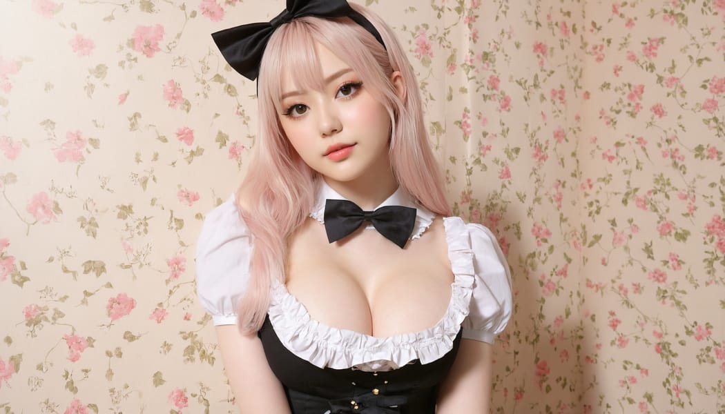 Tags: 21872187, SDXL
{"3": {"inputs": {"seed": 765169765007258, "steps": 64, "cfg": 6.24, "sampler_name": "dpmpp_2m", "scheduler": "karras", "denoise": 1.0, "model": ["27", 0], "positive": ["6", 0], "negative": ["7", 0], "latent_image": ["5", 0]}, "class_type": "KSampler"}, "4": {"inputs": {"ckpt_name": "juggernautxl.safetensors"}, "class_type": "CheckpointLoaderSimple"}, "5": {"inputs": {"width": 1344, "height": 768, "batch_size": 1}, "class_type": "EmptyLatentImage"}, "6": {"inputs": {"text": "18 year old girl, (cute:1.02), (idol:1.10), (detailed face:0.96), (temptress:1.00), (double eyelids:1.05), (seductive pose:0.97), (blush:1.12), (sexy lips:1.07), (beautiful eyes:1.14), (pale skin:1.05), (slim:1.02), (eyelashes:0.99), (seductive facial expression:1.01), (in a seductive pose:1.07), (large perky breasts:1.13), (cleavage:1.01), (thigh gap:1.04), in a (skimpy maid costume:1.04) working at a maid cafe, choker, bowtie, headband, pleated skirt, (portra:1.03), (candid cinema:1.08), (textured skin:1.06), (natural looking skin:1.00), (soft lighting:1.02), (skin fuzz:1.00), (detailed skin:1.00), (RAW:1.01)", "clip": ["27", 1]}, "class_type": "CLIPTextEncode"}, "7": {"inputs": {"text": "(low resolution:1.08), (watermark:1.06), (worst quality:1.12), (open mouth:1.08), (distorted:1.12), (twisted:1.08), (bad hands:1.06)", "clip": ["27", 1]}, "class_type": "CLIPTextEncode"}, "8": {"inputs": {"samples": ["3", 0], "vae": ["4", 2]}, "class_type": "VAEDecode"}, "25": {"inputs": {"lora_name": "nudify_xl.safetensors", "strength_model": 0.1, "strength_clip": 0.31, "model": ["4", 0], "clip": ["4", 1]}, "class_type": "LoraLoader"}, "26": {"inputs": {"lora_name": "shirtlift_SDXL_v2.safetensors", "strength_model": 0.08, "strength_clip": 0.17, "model": ["25", 0], "clip": ["25", 1]}, "class_type": "LoraLoader"}, "27": {"inputs": {"lora_name": "PerfectEyesXL.safetensors", "strength_model": 0.15, "strength_clip": 0.07, "model": ["26", 0], "clip": ["26", 1]}, "class_type": "LoraLoader"}, "30": {"inputs": {"model_name": "4x_NMKD-Superscale-SP_178000_G.pth"}, "class_type": "UpscaleModelLoader"}, "31": {"inputs": {"upscale_model": ["30", 0], "image": ["8", 0]}, "class_type": "ImageUpscaleWithModel"}, "32": {"inputs": {"upscale_method": "lanczos", "scale_by": 0.5, "image": ["31", 0]}, "class_type": "ImageScaleBy"}, "33": {"inputs": {"pixels": ["32", 0], "vae": ["4", 2]}, "class_type": "VAEEncode"}, "34": {"inputs": {"seed": 765169765007258, "steps": 64, "cfg": 6.24, "sampler_name": "dpmpp_2m", "scheduler": "karras", "denoise": 0.3, "model": ["27", 0], "positive": ["6", 0], "negative": ["7", 0], "latent_image": ["33", 0]}, "class_type": "KSampler"}, "36": {"inputs": {"samples": ["34", 0], "vae": ["4", 2]}, "class_type": "VAEDecode"}, "39": {"inputs": {"filename_prefix": "comfyapi-1735927300192", "images": ["36", 0]}, "class_type": "SaveImage"}}