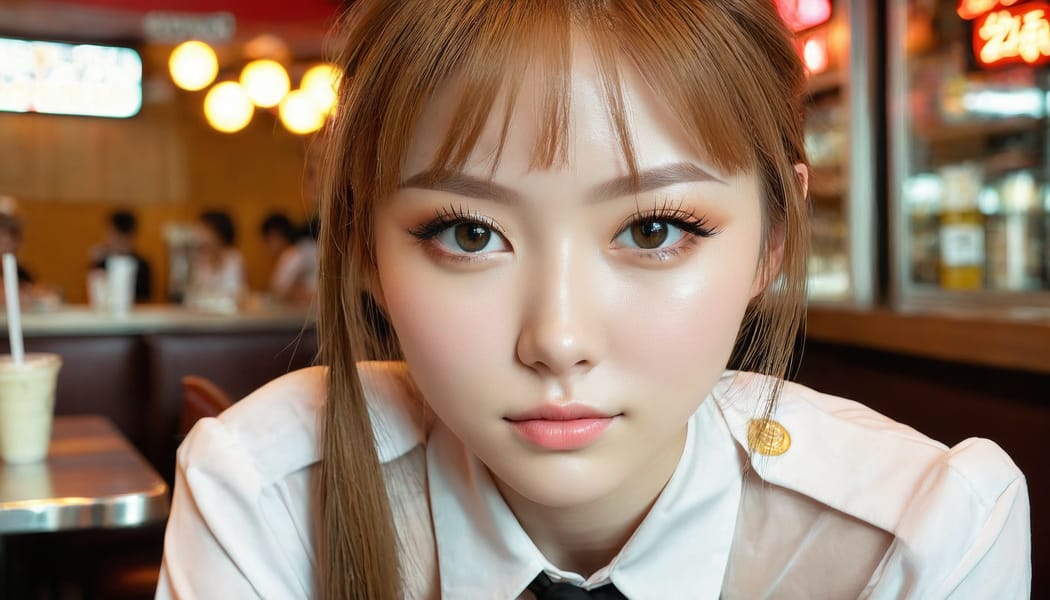 Tags: 21872187, SDXL
{"3": {"inputs": {"seed": 789657253428712, "steps": 64, "cfg": 7.07, "sampler_name": "dpmpp_2m", "scheduler": "karras", "denoise": 1.0, "model": ["27", 0], "positive": ["6", 0], "negative": ["7", 0], "latent_image": ["5", 0]}, "class_type": "KSampler"}, "4": {"inputs": {"ckpt_name": "juggernautxl.safetensors"}, "class_type": "CheckpointLoaderSimple"}, "5": {"inputs": {"width": 1344, "height": 768, "batch_size": 1}, "class_type": "EmptyLatentImage"}, "6": {"inputs": {"text": "25 year old girl, (temptress:0.96), (beautiful eyes:0.96), (seductive pose:1.09), (cute:1.06), (sexy lips:1.01), (idol:1.06), (detailed face:1.09), (slim:1.09), (double eyelids:1.09), (pale skin:1.13), (perky ass:1.03), (exposed ass:1.03), (looking back:0.97), (sexy ass:0.96), (thigh gap:0.98), (a waitress in uniform:0.96) working at a restaurant, (detailed skin:1.02), (candid cinema:1.07), (portra:1.01), (skin fuzz:1.00), (soft lighting:1.05), (film:1.02), (natural looking skin:1.06), (RAW:1.06), (textured skin:1.02)", "clip": ["27", 1]}, "class_type": "CLIPTextEncode"}, "7": {"inputs": {"text": "(twisted:1.12), (worst quality:1.06), (open mouth:1.09), (bad hands:1.13), (watermark:1.07), (low resolution:1.08), (distorted:1.13)", "clip": ["27", 1]}, "class_type": "CLIPTextEncode"}, "8": {"inputs": {"samples": ["3", 0], "vae": ["4", 2]}, "class_type": "VAEDecode"}, "25": {"inputs": {"lora_name": "nudify_xl.safetensors", "strength_model": 0.14, "strength_clip": 0.35, "model": ["4", 0], "clip": ["4", 1]}, "class_type": "LoraLoader"}, "26": {"inputs": {"lora_name": "shirtlift_SDXL_v2.safetensors", "strength_model": 0.17, "strength_clip": 0.19, "model": ["25", 0], "clip": ["25", 1]}, "class_type": "LoraLoader"}, "27": {"inputs": {"lora_name": "PerfectEyesXL.safetensors", "strength_model": 0.12, "strength_clip": 0.09, "model": ["26", 0], "clip": ["26", 1]}, "class_type": "LoraLoader"}, "30": {"inputs": {"model_name": "4x_NMKD-Superscale-SP_178000_G.pth"}, "class_type": "UpscaleModelLoader"}, "31": {"inputs": {"upscale_model": ["30", 0], "image": ["8", 0]}, "class_type": "ImageUpscaleWithModel"}, "32": {"inputs": {"upscale_method": "lanczos", "scale_by": 0.5, "image": ["31", 0]}, "class_type": "ImageScaleBy"}, "33": {"inputs": {"pixels": ["32", 0], "vae": ["4", 2]}, "class_type": "VAEEncode"}, "34": {"inputs": {"seed": 789657253428712, "steps": 64, "cfg": 7.07, "sampler_name": "dpmpp_2m", "scheduler": "karras", "denoise": 0.3, "model": ["27", 0], "positive": ["6", 0], "negative": ["7", 0], "latent_image": ["33", 0]}, "class_type": "KSampler"}, "36": {"inputs": {"samples": ["34", 0], "vae": ["4", 2]}, "class_type": "VAEDecode"}, "39": {"inputs": {"filename_prefix": "comfyapi-1716355145969", "images": ["36", 0]}, "class_type": "SaveImage"}}