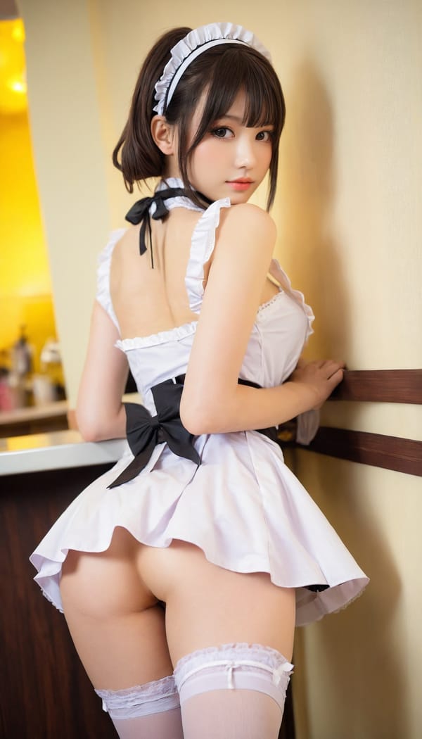 Tags: 21872187, SDXL
{"3": {"inputs": {"seed": 758601211377665, "steps": 64, "cfg": 6.35, "sampler_name": "dpmpp_2m", "scheduler": "karras", "denoise": 1.0, "model": ["27", 0], "positive": ["6", 0], "negative": ["7", 0], "latent_image": ["5", 0]}, "class_type": "KSampler"}, "4": {"inputs": {"ckpt_name": "helloworldxl.safetensors"}, "class_type": "CheckpointLoaderSimple"}, "5": {"inputs": {"width": 768, "height": 1344, "batch_size": 1}, "class_type": "EmptyLatentImage"}, "6": {"inputs": {"text": "23 year old girl, (cute:1.11), (blush:0.96), (temptress:1.02), (double eyelids:0.99), (seductive pose:1.11), (idol:0.96), (pale skin:1.09), (sexy lips:1.04), (beautiful eyes:1.09), (seductive facial expression:0.95), (eyelashes:0.96), (perky ass:1.10), (exposed ass:1.01), (looking back:1.02), (sexy ass:0.97), (thigh gap:1.14), in a (skimpy maid costume:1.08) working at a maid cafe, choker, bowtie, headband, pleated skirt, (soft lighting:1.00), (detailed skin:1.00), (natural looking skin:1.02), (skin fuzz:1.05), (portra:1.02), (film:1.00), (RAW:1.07), (textured skin:1.07), (candid cinema:1.09)", "clip": ["27", 1]}, "class_type": "CLIPTextEncode"}, "7": {"inputs": {"text": "(low resolution:1.12), (worst quality:1.11), (watermark:1.11), (twisted:1.14), (bad hands:1.08), (distorted:1.08), (open mouth:1.09)", "clip": ["27", 1]}, "class_type": "CLIPTextEncode"}, "8": {"inputs": {"samples": ["3", 0], "vae": ["4", 2]}, "class_type": "VAEDecode"}, "25": {"inputs": {"lora_name": "nudify_xl.safetensors", "strength_model": 0.31, "strength_clip": 0.19, "model": ["4", 0], "clip": ["4", 1]}, "class_type": "LoraLoader"}, "26": {"inputs": {"lora_name": "shirtlift_SDXL_v2.safetensors", "strength_model": 0.0, "strength_clip": 0.05, "model": ["25", 0], "clip": ["25", 1]}, "class_type": "LoraLoader"}, "27": {"inputs": {"lora_name": "PerfectEyesXL.safetensors", "strength_model": 0.05, "strength_clip": 0.0, "model": ["26", 0], "clip": ["26", 1]}, "class_type": "LoraLoader"}, "30": {"inputs": {"model_name": "4x_NMKD-Superscale-SP_178000_G.pth"}, "class_type": "UpscaleModelLoader"}, "31": {"inputs": {"upscale_model": ["30", 0], "image": ["8", 0]}, "class_type": "ImageUpscaleWithModel"}, "32": {"inputs": {"upscale_method": "lanczos", "scale_by": 0.5, "image": ["31", 0]}, "class_type": "ImageScaleBy"}, "33": {"inputs": {"pixels": ["32", 0], "vae": ["4", 2]}, "class_type": "VAEEncode"}, "34": {"inputs": {"seed": 758601211377665, "steps": 64, "cfg": 6.35, "sampler_name": "dpmpp_2m", "scheduler": "karras", "denoise": 0.3, "model": ["27", 0], "positive": ["6", 0], "negative": ["7", 0], "latent_image": ["33", 0]}, "class_type": "KSampler"}, "36": {"inputs": {"samples": ["34", 0], "vae": ["4", 2]}, "class_type": "VAEDecode"}, "39": {"inputs": {"filename_prefix": "comfyapi-1717210430907", "images": ["36", 0]}, "class_type": "SaveImage"}}