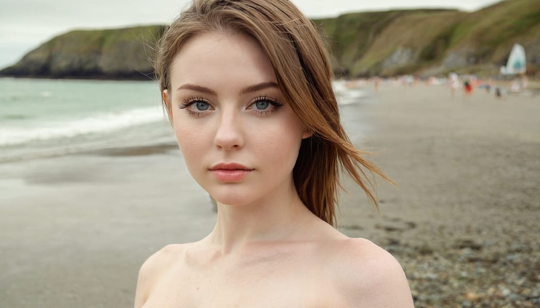 Tags: 21872187, SDXL
{"3": {"inputs": {"seed": 297491987664842, "steps": 32, "cfg": 6.16, "sampler_name": "dpmpp_2m", "scheduler": "karras", "denoise": 1.0, "model": ["27", 0], "positive": ["6", 0], "negative": ["7", 0], "latent_image": ["5", 0]}, "class_type": "KSampler"}, "4": {"inputs": {"ckpt_name": "juggernautxl.safetensors"}, "class_type": "CheckpointLoaderSimple"}, "5": {"inputs": {"width": 1344, "height": 768, "batch_size": 1}, "class_type": "EmptyLatentImage"}, "6": {"inputs": {"text": "26 year old girl, (irish:1.11), (idol:1.02), (slim:1.05), (seductive facial expression:1.03), (cute:0.95), (beautiful eyes:1.06), (detailed face:1.09), (sexy lips:1.09), (pale skin:1.01), (seductive pose:1.09), (eyelashes:0.99), (double eyelids:1.07), (temptress:0.95), (blush:1.10), (in a seductive pose:1.13), (large perky breasts:1.02), (cleavage:1.00), (thigh gap:1.05), strolling (nude:1.04) at a beach, (soft lighting:1.05), (detailed skin:1.04), (portra:1.02), (RAW:1.06), (candid cinema:1.09), (skin fuzz:1.05), (film:1.08), (textured skin:1.03), (natural looking skin:1.06)", "clip": ["27", 1]}, "class_type": "CLIPTextEncode"}, "7": {"inputs": {"text": "(worst quality:1.09), (watermark:1.14), (open mouth:1.05), (twisted:1.10), (low resolution:1.09), (distorted:1.10), (bad hands:1.08)", "clip": ["27", 1]}, "class_type": "CLIPTextEncode"}, "8": {"inputs": {"samples": ["3", 0], "vae": ["4", 2]}, "class_type": "VAEDecode"}, "25": {"inputs": {"lora_name": "nudify_xl.safetensors", "strength_model": 0.24, "strength_clip": 0.33, "model": ["4", 0], "clip": ["4", 1]}, "class_type": "LoraLoader"}, "26": {"inputs": {"lora_name": "shirtlift_SDXL_v2.safetensors", "strength_model": 0.14, "strength_clip": 0.03, "model": ["25", 0], "clip": ["25", 1]}, "class_type": "LoraLoader"}, "27": {"inputs": {"lora_name": "PerfectEyesXL.safetensors", "strength_model": 0.03, "strength_clip": 0.13, "model": ["26", 0], "clip": ["26", 1]}, "class_type": "LoraLoader"}, "30": {"inputs": {"model_name": "4x_NMKD-Superscale-SP_178000_G.pth"}, "class_type": "UpscaleModelLoader"}, "31": {"inputs": {"upscale_model": ["30", 0], "image": ["8", 0]}, "class_type": "ImageUpscaleWithModel"}, "32": {"inputs": {"upscale_method": "lanczos", "scale_by": 0.5, "image": ["31", 0]}, "class_type": "ImageScaleBy"}, "33": {"inputs": {"pixels": ["32", 0], "vae": ["4", 2]}, "class_type": "VAEEncode"}, "34": {"inputs": {"seed": 297491987664842, "steps": 32, "cfg": 6.16, "sampler_name": "dpmpp_2m", "scheduler": "karras", "denoise": 0.3, "model": ["27", 0], "positive": ["6", 0], "negative": ["7", 0], "latent_image": ["33", 0]}, "class_type": "KSampler"}, "36": {"inputs": {"samples": ["34", 0], "vae": ["4", 2]}, "class_type": "VAEDecode"}, "39": {"inputs": {"filename_prefix": "comfyapi-1724707393175", "images": ["36", 0]}, "class_type": "SaveImage"}}