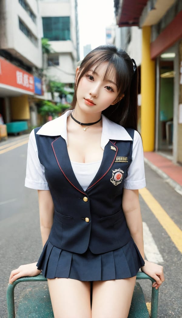 Tags: 21872187, SDXL
{"3": {"inputs": {"seed": 704570427484469, "steps": 32, "cfg": 6.59, "sampler_name": "dpmpp_2m", "scheduler": "karras", "denoise": 1.0, "model": ["27", 0], "positive": ["6", 0], "negative": ["7", 0], "latent_image": ["5", 0]}, "class_type": "KSampler"}, "4": {"inputs": {"ckpt_name": "leosamsHelloworldSDXL_helloworldSDXL32DPO.safetensors"}, "class_type": "CheckpointLoaderSimple"}, "5": {"inputs": {"width": 768, "height": 1344, "batch_size": 1}, "class_type": "EmptyLatentImage"}, "6": {"inputs": {"text": "28 year old girl, (japanese:1.06), (taiwanese:1.14), (korean:0.95), (idol:1.09), (seductive pose:1.07), (pale skin:1.12), (cute:1.01), (eyelashes:1.12), (double eyelids:1.13), (slim:1.03), (sexy lips:0.96), (beautiful eyes:1.12), (blush:0.95), (temptress:0.96), (detailed face:0.95), (seductive facial expression:1.13), (in a seductive pose:0.99), (large perky breasts:1.03), (cleavage:1.14), (thigh gap:1.06), (school uniform:1.06), choker, busy street, (portra:1.01), (textured skin:1.03), (candid cinema:1.04), (film:1.05), (natural looking skin:1.00), (skin fuzz:1.06), (RAW:1.04), (detailed skin:1.03), (soft lighting:1.08)", "clip": ["27", 1]}, "class_type": "CLIPTextEncode"}, "7": {"inputs": {"text": "(low resolution:1.07), (watermark:1.11), (bad hands:1.07), (twisted:1.08), (open mouth:1.06), (worst quality:1.06), (distorted:1.13)", "clip": ["27", 1]}, "class_type": "CLIPTextEncode"}, "8": {"inputs": {"samples": ["3", 0], "vae": ["4", 2]}, "class_type": "VAEDecode"}, "25": {"inputs": {"lora_name": "nudify_xl.safetensors", "strength_model": 0.31, "strength_clip": 0.27, "model": ["4", 0], "clip": ["4", 1]}, "class_type": "LoraLoader"}, "26": {"inputs": {"lora_name": "shirtlift_SDXL_v2.safetensors", "strength_model": 0.16, "strength_clip": 0.01, "model": ["25", 0], "clip": ["25", 1]}, "class_type": "LoraLoader"}, "27": {"inputs": {"lora_name": "PerfectEyesXL.safetensors", "strength_model": 0.01, "strength_clip": 0.16, "model": ["26", 0], "clip": ["26", 1]}, "class_type": "LoraLoader"}, "30": {"inputs": {"model_name": "4x_NMKD-Superscale-SP_178000_G.pth"}, "class_type": "UpscaleModelLoader"}, "31": {"inputs": {"upscale_model": ["30", 0], "image": ["8", 0]}, "class_type": "ImageUpscaleWithModel"}, "32": {"inputs": {"upscale_method": "lanczos", "scale_by": 0.5, "image": ["31", 0]}, "class_type": "ImageScaleBy"}, "33": {"inputs": {"pixels": ["32", 0], "vae": ["4", 2]}, "class_type": "VAEEncode"}, "34": {"inputs": {"seed": 704570427484469, "steps": 32, "cfg": 6.59, "sampler_name": "dpmpp_2m", "scheduler": "karras", "denoise": 0.3, "model": ["27", 0], "positive": ["6", 0], "negative": ["7", 0], "latent_image": ["33", 0]}, "class_type": "KSampler"}, "36": {"inputs": {"samples": ["34", 0], "vae": ["4", 2]}, "class_type": "VAEDecode"}, "39": {"inputs": {"filename_prefix": "comfyapi-1708080516951", "images": ["36", 0]}, "class_type": "SaveImage"}}