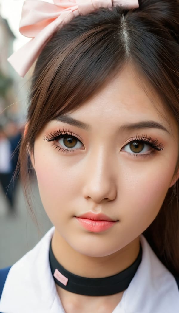 Tags: 21872187, SDXL
{"3": {"inputs": {"seed": 839013075224298, "steps": 32, "cfg": 6.37, "sampler_name": "dpmpp_2m", "scheduler": "karras", "denoise": 1.0, "model": ["27", 0], "positive": ["6", 0], "negative": ["7", 0], "latent_image": ["5", 0]}, "class_type": "KSampler"}, "4": {"inputs": {"ckpt_name": "juggernautXL_v8Rundiffusion.safetensors"}, "class_type": "CheckpointLoaderSimple"}, "5": {"inputs": {"width": 768, "height": 1344, "batch_size": 1}, "class_type": "EmptyLatentImage"}, "6": {"inputs": {"text": "25 year old girl, (ukrainian:1.00), (japanese:1.03), (eyelashes:1.14), (seductive facial expression:1.01), (idol:1.09), (sexy lips:1.04), (beautiful eyes:1.02), (temptress:0.99), (seductive pose:0.95), (blush:1.14), (detailed face:1.02), (cute:1.03), (in a seductive pose:0.98), (large perky breasts:1.00), (cleavage:1.12), (thigh gap:1.08), (school uniform:1.03), choker, busy street, (portra:1.09), (textured skin:1.03), (RAW:1.04), (skin fuzz:1.01), (film:1.06), (candid cinema:1.04), (natural looking skin:1.08), (soft lighting:1.05), (detailed skin:1.06)", "clip": ["27", 1]}, "class_type": "CLIPTextEncode"}, "7": {"inputs": {"text": "(distorted:1.09), (twisted:1.06), (low resolution:1.12), (bad hands:1.06), (worst quality:1.12), (open mouth:1.13), (watermark:1.07)", "clip": ["27", 1]}, "class_type": "CLIPTextEncode"}, "8": {"inputs": {"samples": ["3", 0], "vae": ["4", 2]}, "class_type": "VAEDecode"}, "25": {"inputs": {"lora_name": "nudify_xl.safetensors", "strength_model": 0.34, "strength_clip": 0.27, "model": ["4", 0], "clip": ["4", 1]}, "class_type": "LoraLoader"}, "26": {"inputs": {"lora_name": "shirtlift_SDXL_v2.safetensors", "strength_model": 0.05, "strength_clip": 0.12, "model": ["25", 0], "clip": ["25", 1]}, "class_type": "LoraLoader"}, "27": {"inputs": {"lora_name": "PerfectEyesXL.safetensors", "strength_model": 0.16, "strength_clip": 0.17, "model": ["26", 0], "clip": ["26", 1]}, "class_type": "LoraLoader"}, "30": {"inputs": {"model_name": "4x_NMKD-Superscale-SP_178000_G.pth"}, "class_type": "UpscaleModelLoader"}, "31": {"inputs": {"upscale_model": ["30", 0], "image": ["8", 0]}, "class_type": "ImageUpscaleWithModel"}, "32": {"inputs": {"upscale_method": "lanczos", "scale_by": 0.5, "image": ["31", 0]}, "class_type": "ImageScaleBy"}, "33": {"inputs": {"pixels": ["32", 0], "vae": ["4", 2]}, "class_type": "VAEEncode"}, "34": {"inputs": {"seed": 839013075224298, "steps": 32, "cfg": 6.37, "sampler_name": "dpmpp_2m", "scheduler": "karras", "denoise": 0.3, "model": ["27", 0], "positive": ["6", 0], "negative": ["7", 0], "latent_image": ["33", 0]}, "class_type": "KSampler"}, "36": {"inputs": {"samples": ["34", 0], "vae": ["4", 2]}, "class_type": "VAEDecode"}, "39": {"inputs": {"filename_prefix": "comfyapi-1708027707236", "images": ["36", 0]}, "class_type": "SaveImage"}}