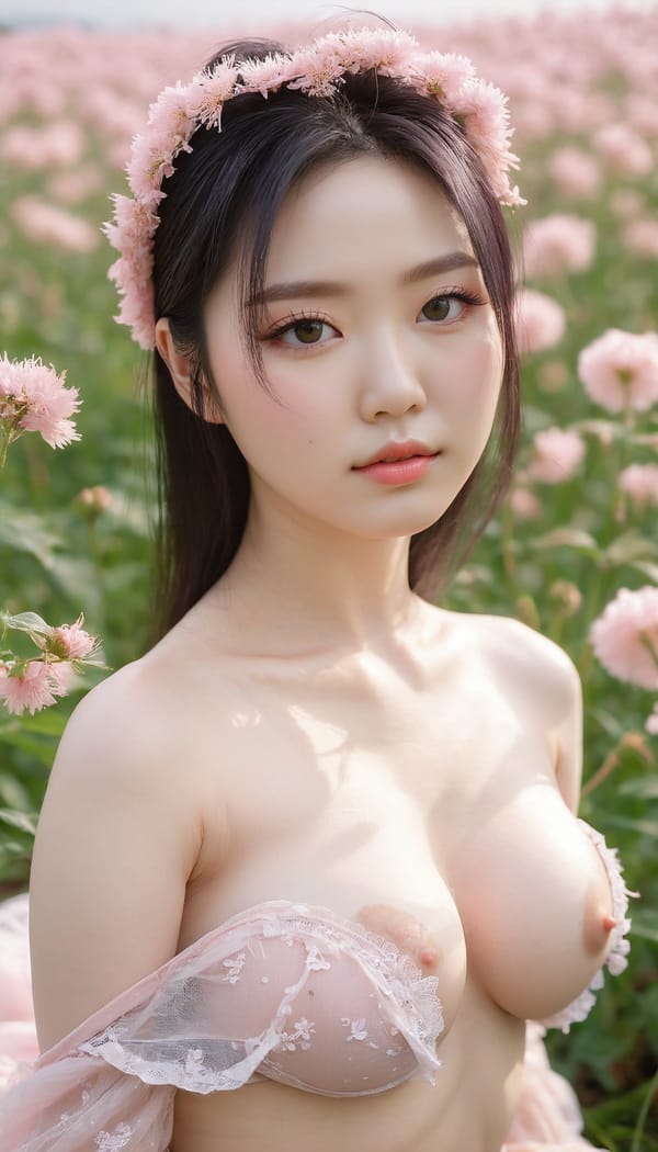 Tags: 21872187, SDXL
{"3": {"inputs": {"seed": 847887518091171, "steps": 32, "cfg": 7.63, "sampler_name": "dpmpp_2m", "scheduler": "karras", "denoise": 1.0, "model": ["27", 0], "positive": ["6", 0], "negative": ["7", 0], "latent_image": ["5", 0]}, "class_type": "KSampler"}, "4": {"inputs": {"ckpt_name": "juggernautxl.safetensors"}, "class_type": "CheckpointLoaderSimple"}, "5": {"inputs": {"width": 768, "height": 1344, "batch_size": 1}, "class_type": "EmptyLatentImage"}, "6": {"inputs": {"text": "24 year old girl, (korean:1.00), (russian:1.06), (japanese:1.13), (pale skin:1.11), (blush:1.14), (temptress:1.00), (beautiful eyes:1.09), (seductive facial expression:0.98), (double eyelids:1.07), (cute:1.14), (detailed face:1.09), (idol:1.08), (seductive pose:1.09), (eyelashes:1.12), (in a seductive pose:1.14), (large perky breasts:1.07), (cleavage:0.99), (thigh gap:0.97), wearing (translucent clothes:0.99) on a flower field, (skin fuzz:1.07), (film:1.01), (candid cinema:1.06), (portra:1.08), (soft lighting:1.04), (natural looking skin:1.05), (detailed skin:1.05), (textured skin:1.07)", "clip": ["27", 1]}, "class_type": "CLIPTextEncode"}, "7": {"inputs": {"text": "(bad hands:1.12), (open mouth:1.10), (watermark:1.05), (low resolution:1.09), (twisted:1.05), (distorted:1.06), (worst quality:1.11)", "clip": ["27", 1]}, "class_type": "CLIPTextEncode"}, "8": {"inputs": {"samples": ["3", 0], "vae": ["4", 2]}, "class_type": "VAEDecode"}, "25": {"inputs": {"lora_name": "nudify_xl.safetensors", "strength_model": 0.04, "strength_clip": 0.31, "model": ["4", 0], "clip": ["4", 1]}, "class_type": "LoraLoader"}, "26": {"inputs": {"lora_name": "shirtlift_SDXL_v2.safetensors", "strength_model": 0.1, "strength_clip": 0.12, "model": ["25", 0], "clip": ["25", 1]}, "class_type": "LoraLoader"}, "27": {"inputs": {"lora_name": "PerfectEyesXL.safetensors", "strength_model": 0.17, "strength_clip": 0.09, "model": ["26", 0], "clip": ["26", 1]}, "class_type": "LoraLoader"}, "30": {"inputs": {"model_name": "4x_NMKD-Superscale-SP_178000_G.pth"}, "class_type": "UpscaleModelLoader"}, "31": {"inputs": {"upscale_model": ["30", 0], "image": ["8", 0]}, "class_type": "ImageUpscaleWithModel"}, "32": {"inputs": {"upscale_method": "lanczos", "scale_by": 0.5, "image": ["31", 0]}, "class_type": "ImageScaleBy"}, "33": {"inputs": {"pixels": ["32", 0], "vae": ["4", 2]}, "class_type": "VAEEncode"}, "34": {"inputs": {"seed": 847887518091171, "steps": 32, "cfg": 7.63, "sampler_name": "dpmpp_2m", "scheduler": "karras", "denoise": 0.3, "model": ["27", 0], "positive": ["6", 0], "negative": ["7", 0], "latent_image": ["33", 0]}, "class_type": "KSampler"}, "36": {"inputs": {"samples": ["34", 0], "vae": ["4", 2]}, "class_type": "VAEDecode"}, "39": {"inputs": {"filename_prefix": "comfyapi-1713647569541", "images": ["36", 0]}, "class_type": "SaveImage"}}