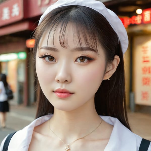 Tags: 21872187, SDXL
{"3": {"inputs": {"seed": 327970664433478, "steps": 64, "cfg": 5.09, "sampler_name": "dpmpp_2m", "scheduler": "karras", "denoise": 1.0, "model": ["27", 0], "positive": ["6", 0], "negative": ["7", 0], "latent_image": ["5", 0]}, "class_type": "KSampler"}, "4": {"inputs": {"ckpt_name": "juggernautxl.safetensors"}, "class_type": "CheckpointLoaderSimple"}, "5": {"inputs": {"width": 1024, "height": 1024, "batch_size": 1}, "class_type": "EmptyLatentImage"}, "6": {"inputs": {"text": "28 year old girl, (korean:1.02), (russian:1.03), (taiwanese:1.11), (chinese:1.00), (temptress:1.02), (cute:1.10), (pale skin:1.12), (double eyelids:1.10), (slim:1.14), (sexy lips:1.09), (beautiful eyes:1.01), (seductive pose:1.07), (seductive facial expression:1.08), (eyelashes:0.98), (idol:0.98), (blush:1.01), (detailed face:1.14), (in a seductive pose:0.96), (large perky breasts:0.99), (cleavage:1.13), (thigh gap:0.98), (school uniform:1.03), choker, busy street, (RAW:1.07), (candid cinema:1.04), (skin fuzz:1.05), (textured skin:1.06), (soft lighting:1.03), (natural looking skin:1.07), (portra:1.05), (detailed skin:1.00), (film:1.08)", "clip": ["27", 1]}, "class_type": "CLIPTextEncode"}, "7": {"inputs": {"text": "(twisted:1.06), (low resolution:1.11), (distorted:1.13), (watermark:1.11), (open mouth:1.14), (worst quality:1.07), (bad hands:1.13)", "clip": ["27", 1]}, "class_type": "CLIPTextEncode"}, "8": {"inputs": {"samples": ["3", 0], "vae": ["4", 2]}, "class_type": "VAEDecode"}, "25": {"inputs": {"lora_name": "nudify_xl.safetensors", "strength_model": 0.3, "strength_clip": 0.05, "model": ["4", 0], "clip": ["4", 1]}, "class_type": "LoraLoader"}, "26": {"inputs": {"lora_name": "shirtlift_SDXL_v2.safetensors", "strength_model": 0.17, "strength_clip": 0.02, "model": ["25", 0], "clip": ["25", 1]}, "class_type": "LoraLoader"}, "27": {"inputs": {"lora_name": "PerfectEyesXL.safetensors", "strength_model": 0.05, "strength_clip": 0.15, "model": ["26", 0], "clip": ["26", 1]}, "class_type": "LoraLoader"}, "30": {"inputs": {"model_name": "4x_NMKD-Superscale-SP_178000_G.pth"}, "class_type": "UpscaleModelLoader"}, "31": {"inputs": {"upscale_model": ["30", 0], "image": ["8", 0]}, "class_type": "ImageUpscaleWithModel"}, "32": {"inputs": {"upscale_method": "lanczos", "scale_by": 0.5, "image": ["31", 0]}, "class_type": "ImageScaleBy"}, "33": {"inputs": {"pixels": ["32", 0], "vae": ["4", 2]}, "class_type": "VAEEncode"}, "34": {"inputs": {"seed": 327970664433478, "steps": 64, "cfg": 5.09, "sampler_name": "dpmpp_2m", "scheduler": "karras", "denoise": 0.3, "model": ["27", 0], "positive": ["6", 0], "negative": ["7", 0], "latent_image": ["33", 0]}, "class_type": "KSampler"}, "36": {"inputs": {"samples": ["34", 0], "vae": ["4", 2]}, "class_type": "VAEDecode"}, "39": {"inputs": {"filename_prefix": "comfyapi-1713186652204", "images": ["36", 0]}, "class_type": "SaveImage"}}