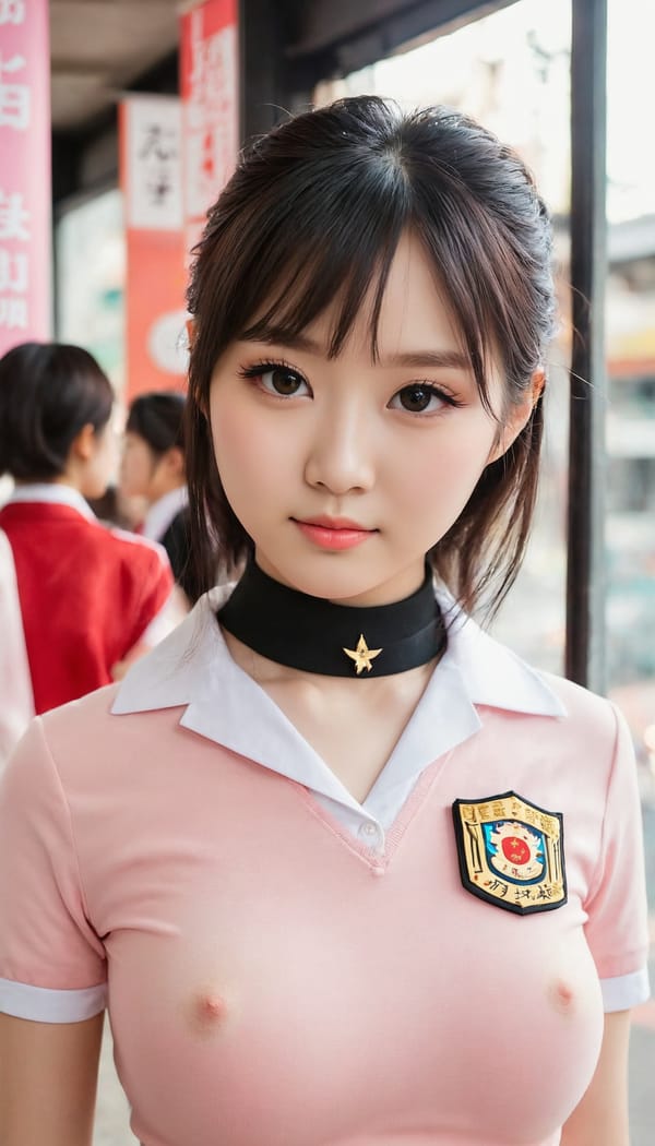 Tags: 21872187, SDXL
{"3": {"inputs": {"seed": 846422545730967, "steps": 64, "cfg": 5.4, "sampler_name": "dpmpp_2m", "scheduler": "karras", "denoise": 1.0, "model": ["27", 0], "positive": ["6", 0], "negative": ["7", 0], "latent_image": ["5", 0]}, "class_type": "KSampler"}, "4": {"inputs": {"ckpt_name": "juggernautXL_v8Rundiffusion.safetensors"}, "class_type": "CheckpointLoaderSimple"}, "5": {"inputs": {"width": 768, "height": 1344, "batch_size": 1}, "class_type": "EmptyLatentImage"}, "6": {"inputs": {"text": "20 year old girl, (japanese:1.10), (chinese:1.08), (taiwanese:0.96), (eyelashes:1.06), (seductive facial expression:1.09), (beautiful eyes:1.02), (blush:1.13), (idol:1.07), (sexy lips:1.06), (pale skin:1.08), (cute:1.03), (seductive pose:1.04), (slim:1.04), (detailed face:1.01), (in a seductive pose:0.95), (large perky breasts:0.98), (cleavage:1.10), (thigh gap:0.98), (school uniform:1.13), choker, busy street, (soft lighting:1.07), (textured skin:1.09), (RAW:1.04), (film:1.00), (natural looking skin:1.09), (candid cinema:1.03), (detailed skin:1.03), (portra:1.05), (skin fuzz:1.04)", "clip": ["27", 1]}, "class_type": "CLIPTextEncode"}, "7": {"inputs": {"text": "(worst quality:1.14), (distorted:1.12), (bad hands:1.05), (low resolution:1.11), (watermark:1.08), (open mouth:1.13), (twisted:1.12)", "clip": ["27", 1]}, "class_type": "CLIPTextEncode"}, "8": {"inputs": {"samples": ["3", 0], "vae": ["4", 2]}, "class_type": "VAEDecode"}, "25": {"inputs": {"lora_name": "nudify_xl.safetensors", "strength_model": 0.19, "strength_clip": 0.01, "model": ["4", 0], "clip": ["4", 1]}, "class_type": "LoraLoader"}, "26": {"inputs": {"lora_name": "shirtlift_SDXL_v2.safetensors", "strength_model": 0.07, "strength_clip": 0.01, "model": ["25", 0], "clip": ["25", 1]}, "class_type": "LoraLoader"}, "27": {"inputs": {"lora_name": "PerfectEyesXL.safetensors", "strength_model": 0.03, "strength_clip": 0.05, "model": ["26", 0], "clip": ["26", 1]}, "class_type": "LoraLoader"}, "30": {"inputs": {"model_name": "4x_NMKD-Superscale-SP_178000_G.pth"}, "class_type": "UpscaleModelLoader"}, "31": {"inputs": {"upscale_model": ["30", 0], "image": ["8", 0]}, "class_type": "ImageUpscaleWithModel"}, "32": {"inputs": {"upscale_method": "lanczos", "scale_by": 0.5, "image": ["31", 0]}, "class_type": "ImageScaleBy"}, "33": {"inputs": {"pixels": ["32", 0], "vae": ["4", 2]}, "class_type": "VAEEncode"}, "34": {"inputs": {"seed": 846422545730967, "steps": 64, "cfg": 5.4, "sampler_name": "dpmpp_2m", "scheduler": "karras", "denoise": 0.3, "model": ["27", 0], "positive": ["6", 0], "negative": ["7", 0], "latent_image": ["33", 0]}, "class_type": "KSampler"}, "36": {"inputs": {"samples": ["34", 0], "vae": ["4", 2]}, "class_type": "VAEDecode"}, "39": {"inputs": {"filename_prefix": "comfyapi-1707555928902", "images": ["36", 0]}, "class_type": "SaveImage"}}