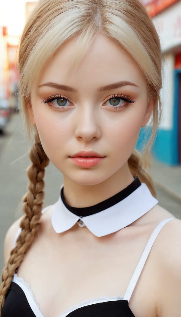 Tags: 21872187, SDXL
{"3": {"inputs": {"seed": 439927706991913, "steps": 32, "cfg": 6.53, "sampler_name": "dpmpp_2m", "scheduler": "karras", "denoise": 1.0, "model": ["27", 0], "positive": ["6", 0], "negative": ["7", 0], "latent_image": ["5", 0]}, "class_type": "KSampler"}, "4": {"inputs": {"ckpt_name": "juggernautxl.safetensors"}, "class_type": "CheckpointLoaderSimple"}, "5": {"inputs": {"width": 768, "height": 1344, "batch_size": 1}, "class_type": "EmptyLatentImage"}, "6": {"inputs": {"text": "24 year old girl, (russian:1.03), (beautiful eyes:1.04), (detailed face:1.10), (idol:1.00), (double eyelids:1.01), (pale skin:1.09), (sexy lips:1.05), (cute:0.99), (blush:1.03), (eyelashes:1.09), (temptress:0.98), (slim:1.04), (seductive facial expression:1.07), (seductive pose:1.01), (on all fours:1.08), (spreading ass cheeks:1.13), (from behind:1.09), (backboob:1.09), (school uniform:1.04), choker, busy street, (skin fuzz:1.09), (film:1.05), (natural looking skin:1.05), (portra:1.05), (textured skin:1.07), (candid cinema:1.04), (soft lighting:1.06), (detailed skin:1.04), (RAW:1.02)", "clip": ["27", 1]}, "class_type": "CLIPTextEncode"}, "7": {"inputs": {"text": "(distorted:1.07), (low resolution:1.11), (twisted:1.13), (open mouth:1.14), (watermark:1.11), (worst quality:1.12), (bad hands:1.11)", "clip": ["27", 1]}, "class_type": "CLIPTextEncode"}, "8": {"inputs": {"samples": ["3", 0], "vae": ["4", 2]}, "class_type": "VAEDecode"}, "25": {"inputs": {"lora_name": "nudify_xl.safetensors", "strength_model": 0.29, "strength_clip": 0.28, "model": ["4", 0], "clip": ["4", 1]}, "class_type": "LoraLoader"}, "26": {"inputs": {"lora_name": "shirtlift_SDXL_v2.safetensors", "strength_model": 0.04, "strength_clip": 0.0, "model": ["25", 0], "clip": ["25", 1]}, "class_type": "LoraLoader"}, "27": {"inputs": {"lora_name": "PerfectEyesXL.safetensors", "strength_model": 0.02, "strength_clip": 0.01, "model": ["26", 0], "clip": ["26", 1]}, "class_type": "LoraLoader"}, "30": {"inputs": {"model_name": "4x_NMKD-Superscale-SP_178000_G.pth"}, "class_type": "UpscaleModelLoader"}, "31": {"inputs": {"upscale_model": ["30", 0], "image": ["8", 0]}, "class_type": "ImageUpscaleWithModel"}, "32": {"inputs": {"upscale_method": "lanczos", "scale_by": 0.5, "image": ["31", 0]}, "class_type": "ImageScaleBy"}, "33": {"inputs": {"pixels": ["32", 0], "vae": ["4", 2]}, "class_type": "VAEEncode"}, "34": {"inputs": {"seed": 439927706991913, "steps": 32, "cfg": 6.53, "sampler_name": "dpmpp_2m", "scheduler": "karras", "denoise": 0.3, "model": ["27", 0], "positive": ["6", 0], "negative": ["7", 0], "latent_image": ["33", 0]}, "class_type": "KSampler"}, "36": {"inputs": {"samples": ["34", 0], "vae": ["4", 2]}, "class_type": "VAEDecode"}, "39": {"inputs": {"filename_prefix": "comfyapi-1724700301777", "images": ["36", 0]}, "class_type": "SaveImage"}}