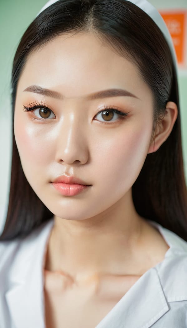 Tags: 21872187, SDXL
{"3": {"inputs": {"seed": 305453768899444, "steps": 32, "cfg": 7.74, "sampler_name": "dpmpp_2m", "scheduler": "karras", "denoise": 1.0, "model": ["27", 0], "positive": ["6", 0], "negative": ["7", 0], "latent_image": ["5", 0]}, "class_type": "KSampler"}, "4": {"inputs": {"ckpt_name": "juggernautxl.safetensors"}, "class_type": "CheckpointLoaderSimple"}, "5": {"inputs": {"width": 768, "height": 1344, "batch_size": 1}, "class_type": "EmptyLatentImage"}, "6": {"inputs": {"text": "22 year old girl, (taiwanese:1.04), (irish:1.01), (chinese:0.99), (seductive pose:1.07), (temptress:1.02), (pale skin:1.00), (beautiful eyes:1.09), (seductive facial expression:0.98), (eyelashes:1.01), (slim:1.14), (blush:0.98), (idol:1.09), (detailed face:0.97), (sexy lips:1.12), (double eyelids:0.96), (cute:1.11), (on all fours:1.10), (spreading ass cheeks:1.05), (from behind:1.09), (backboob:1.04), (nurse in uniform:0.96) working in a hospital ward, (textured skin:1.06), (RAW:1.01), (skin fuzz:1.01), (film:1.03), (soft lighting:1.09), (natural looking skin:1.01), (portra:1.04), (detailed skin:1.03), (candid cinema:1.06)", "clip": ["27", 1]}, "class_type": "CLIPTextEncode"}, "7": {"inputs": {"text": "(watermark:1.05), (distorted:1.06), (low resolution:1.06), (twisted:1.12), (worst quality:1.10), (bad hands:1.14), (open mouth:1.08)", "clip": ["27", 1]}, "class_type": "CLIPTextEncode"}, "8": {"inputs": {"samples": ["3", 0], "vae": ["4", 2]}, "class_type": "VAEDecode"}, "25": {"inputs": {"lora_name": "nudify_xl.safetensors", "strength_model": 0.15, "strength_clip": 0.16, "model": ["4", 0], "clip": ["4", 1]}, "class_type": "LoraLoader"}, "26": {"inputs": {"lora_name": "shirtlift_SDXL_v2.safetensors", "strength_model": 0.01, "strength_clip": 0.14, "model": ["25", 0], "clip": ["25", 1]}, "class_type": "LoraLoader"}, "27": {"inputs": {"lora_name": "PerfectEyesXL.safetensors", "strength_model": 0.18, "strength_clip": 0.17, "model": ["26", 0], "clip": ["26", 1]}, "class_type": "LoraLoader"}, "30": {"inputs": {"model_name": "4x_NMKD-Superscale-SP_178000_G.pth"}, "class_type": "UpscaleModelLoader"}, "31": {"inputs": {"upscale_model": ["30", 0], "image": ["8", 0]}, "class_type": "ImageUpscaleWithModel"}, "32": {"inputs": {"upscale_method": "lanczos", "scale_by": 0.5, "image": ["31", 0]}, "class_type": "ImageScaleBy"}, "33": {"inputs": {"pixels": ["32", 0], "vae": ["4", 2]}, "class_type": "VAEEncode"}, "34": {"inputs": {"seed": 305453768899444, "steps": 32, "cfg": 7.74, "sampler_name": "dpmpp_2m", "scheduler": "karras", "denoise": 0.3, "model": ["27", 0], "positive": ["6", 0], "negative": ["7", 0], "latent_image": ["33", 0]}, "class_type": "KSampler"}, "36": {"inputs": {"samples": ["34", 0], "vae": ["4", 2]}, "class_type": "VAEDecode"}, "39": {"inputs": {"filename_prefix": "comfyapi-1733033467822", "images": ["36", 0]}, "class_type": "SaveImage"}}