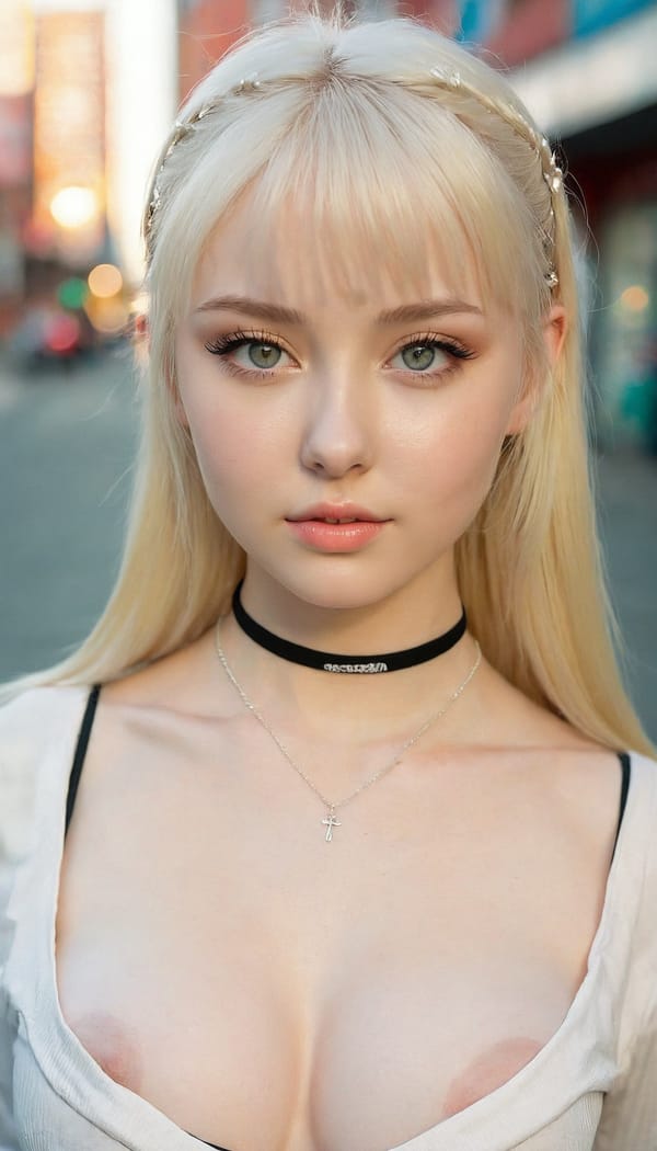 Tags: 21872187, SDXL
{"3": {"inputs": {"seed": 952141578093554, "steps": 32, "cfg": 5.22, "sampler_name": "dpmpp_2m", "scheduler": "karras", "denoise": 1.0, "model": ["27", 0], "positive": ["6", 0], "negative": ["7", 0], "latent_image": ["5", 0]}, "class_type": "KSampler"}, "4": {"inputs": {"ckpt_name": "juggernautxl.safetensors"}, "class_type": "CheckpointLoaderSimple"}, "5": {"inputs": {"width": 768, "height": 1344, "batch_size": 1}, "class_type": "EmptyLatentImage"}, "6": {"inputs": {"text": "21 year old girl, (irish:1.00), (russian:1.06), (idol:1.12), (blush:0.97), (beautiful eyes:0.98), (cute:1.00), (temptress:1.00), (seductive pose:1.00), (slim:1.13), (pale skin:1.02), (sexy lips:1.14), (detailed face:0.97), (eyelashes:1.00), (double eyelids:0.99), (seductive facial expression:1.09), (in a seductive pose:0.96), (large perky breasts:1.01), (cleavage:0.98), (thigh gap:1.06), (school uniform:1.04), choker, busy street, (detailed skin:1.07), (natural looking skin:1.00), (candid cinema:1.00), (soft lighting:1.03), (RAW:1.01), (textured skin:1.02), (film:1.05), (portra:1.03), (skin fuzz:1.00)", "clip": ["27", 1]}, "class_type": "CLIPTextEncode"}, "7": {"inputs": {"text": "(distorted:1.14), (twisted:1.13), (worst quality:1.09), (open mouth:1.14), (low resolution:1.12), (bad hands:1.09), (watermark:1.11)", "clip": ["27", 1]}, "class_type": "CLIPTextEncode"}, "8": {"inputs": {"samples": ["3", 0], "vae": ["4", 2]}, "class_type": "VAEDecode"}, "25": {"inputs": {"lora_name": "nudify_xl.safetensors", "strength_model": 0.09, "strength_clip": 0.38, "model": ["4", 0], "clip": ["4", 1]}, "class_type": "LoraLoader"}, "26": {"inputs": {"lora_name": "shirtlift_SDXL_v2.safetensors", "strength_model": 0.14, "strength_clip": 0.15, "model": ["25", 0], "clip": ["25", 1]}, "class_type": "LoraLoader"}, "27": {"inputs": {"lora_name": "PerfectEyesXL.safetensors", "strength_model": 0.18, "strength_clip": 0.02, "model": ["26", 0], "clip": ["26", 1]}, "class_type": "LoraLoader"}, "30": {"inputs": {"model_name": "4x_NMKD-Superscale-SP_178000_G.pth"}, "class_type": "UpscaleModelLoader"}, "31": {"inputs": {"upscale_model": ["30", 0], "image": ["8", 0]}, "class_type": "ImageUpscaleWithModel"}, "32": {"inputs": {"upscale_method": "lanczos", "scale_by": 0.5, "image": ["31", 0]}, "class_type": "ImageScaleBy"}, "33": {"inputs": {"pixels": ["32", 0], "vae": ["4", 2]}, "class_type": "VAEEncode"}, "34": {"inputs": {"seed": 952141578093554, "steps": 32, "cfg": 5.22, "sampler_name": "dpmpp_2m", "scheduler": "karras", "denoise": 0.3, "model": ["27", 0], "positive": ["6", 0], "negative": ["7", 0], "latent_image": ["33", 0]}, "class_type": "KSampler"}, "36": {"inputs": {"samples": ["34", 0], "vae": ["4", 2]}, "class_type": "VAEDecode"}, "39": {"inputs": {"filename_prefix": "comfyapi-1735463785366", "images": ["36", 0]}, "class_type": "SaveImage"}}