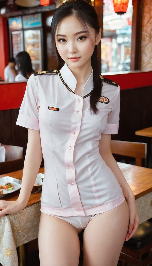 Tags: 21872187, SDXL
{"3": {"inputs": {"seed": 636920465499161, "steps": 64, "cfg": 7.57, "sampler_name": "dpmpp_2m", "scheduler": "karras", "denoise": 1.0, "model": ["27", 0], "positive": ["6", 0], "negative": ["7", 0], "latent_image": ["5", 0]}, "class_type": "KSampler"}, "4": {"inputs": {"ckpt_name": "juggernautxl.safetensors"}, "class_type": "CheckpointLoaderSimple"}, "5": {"inputs": {"width": 768, "height": 1344, "batch_size": 1}, "class_type": "EmptyLatentImage"}, "6": {"inputs": {"text": "24 year old girl, (ukrainian:1.03), (chinese:1.05), (seductive pose:0.97), (idol:1.03), (temptress:1.02), (beautiful eyes:1.05), (seductive facial expression:0.95), (pale skin:0.98), (blush:1.12), (slim:1.07), (detailed face:1.09), (sexy lips:1.05), (cute:1.06), (eyelashes:1.14), (perky ass:1.13), (exposed ass:1.08), (looking back:1.11), (sexy ass:1.00), (thigh gap:1.09), (a waitress in uniform:1.06) working at a restaurant, (skin fuzz:1.07), (RAW:1.01), (film:1.08), (detailed skin:1.00), (natural looking skin:1.00), (textured skin:1.02), (soft lighting:1.01), (candid cinema:1.03), (portra:1.00)", "clip": ["27", 1]}, "class_type": "CLIPTextEncode"}, "7": {"inputs": {"text": "(worst quality:1.07), (bad hands:1.05), (low resolution:1.12), (distorted:1.12), (open mouth:1.05), (twisted:1.09), (watermark:1.14)", "clip": ["27", 1]}, "class_type": "CLIPTextEncode"}, "8": {"inputs": {"samples": ["3", 0], "vae": ["4", 2]}, "class_type": "VAEDecode"}, "25": {"inputs": {"lora_name": "nudify_xl.safetensors", "strength_model": 0.24, "strength_clip": 0.02, "model": ["4", 0], "clip": ["4", 1]}, "class_type": "LoraLoader"}, "26": {"inputs": {"lora_name": "shirtlift_SDXL_v2.safetensors", "strength_model": 0.08, "strength_clip": 0.05, "model": ["25", 0], "clip": ["25", 1]}, "class_type": "LoraLoader"}, "27": {"inputs": {"lora_name": "PerfectEyesXL.safetensors", "strength_model": 0.0, "strength_clip": 0.05, "model": ["26", 0], "clip": ["26", 1]}, "class_type": "LoraLoader"}, "30": {"inputs": {"model_name": "4x_NMKD-Superscale-SP_178000_G.pth"}, "class_type": "UpscaleModelLoader"}, "31": {"inputs": {"upscale_model": ["30", 0], "image": ["8", 0]}, "class_type": "ImageUpscaleWithModel"}, "32": {"inputs": {"upscale_method": "lanczos", "scale_by": 0.5, "image": ["31", 0]}, "class_type": "ImageScaleBy"}, "33": {"inputs": {"pixels": ["32", 0], "vae": ["4", 2]}, "class_type": "VAEEncode"}, "34": {"inputs": {"seed": 636920465499161, "steps": 64, "cfg": 7.57, "sampler_name": "dpmpp_2m", "scheduler": "karras", "denoise": 0.3, "model": ["27", 0], "positive": ["6", 0], "negative": ["7", 0], "latent_image": ["33", 0]}, "class_type": "KSampler"}, "36": {"inputs": {"samples": ["34", 0], "vae": ["4", 2]}, "class_type": "VAEDecode"}, "39": {"inputs": {"filename_prefix": "comfyapi-1732476020948", "images": ["36", 0]}, "class_type": "SaveImage"}}