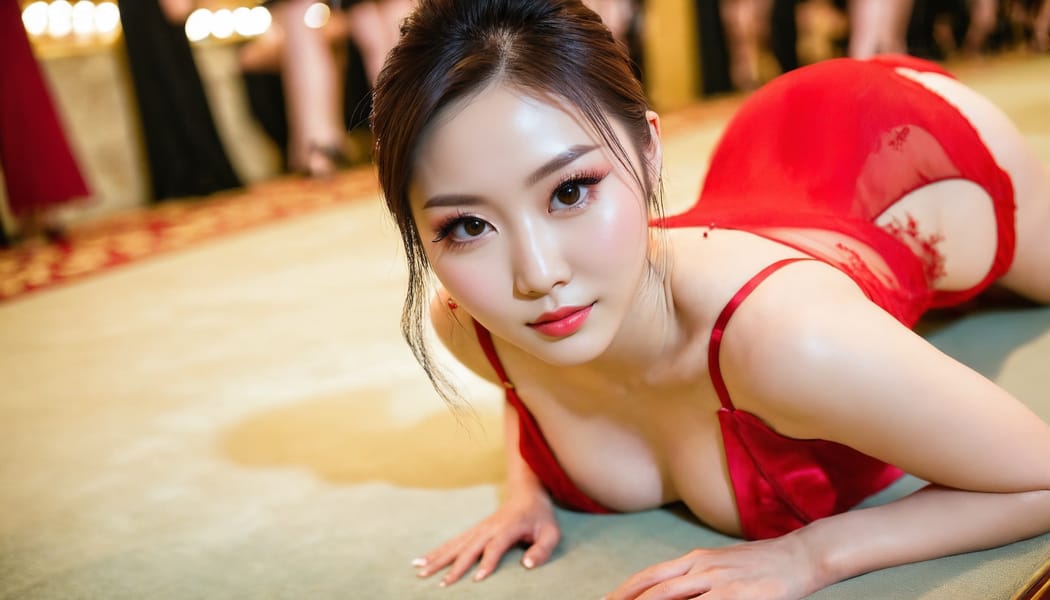 Tags: 21872187, SDXL
{"3": {"inputs": {"seed": 145604517592327, "steps": 64, "cfg": 7.73, "sampler_name": "dpmpp_2m", "scheduler": "karras", "denoise": 1.0, "model": ["27", 0], "positive": ["6", 0], "negative": ["7", 0], "latent_image": ["5", 0]}, "class_type": "KSampler"}, "4": {"inputs": {"ckpt_name": "juggernautxl.safetensors"}, "class_type": "CheckpointLoaderSimple"}, "5": {"inputs": {"width": 1344, "height": 768, "batch_size": 1}, "class_type": "EmptyLatentImage"}, "6": {"inputs": {"text": "28 year old girl, (chinese:1.13), (taiwanese:0.98), (beautiful eyes:1.03), (temptress:0.99), (eyelashes:1.12), (cute:1.10), (blush:1.05), (seductive facial expression:0.98), (seductive pose:1.06), (slim:1.12), (sexy lips:1.03), (double eyelids:1.01), (idol:1.11), (pale skin:1.11), (detailed face:1.10), (on all fours:1.01), (spreading ass cheeks:1.09), (from behind:1.10), (backboob:1.10), (wearing a low-cut red dress:1.00) at a ballroom, (natural looking skin:1.03), (film:1.00), (RAW:1.07), (skin fuzz:1.09), (soft lighting:1.04), (detailed skin:1.05), (candid cinema:1.01), (textured skin:1.07), (portra:1.09)", "clip": ["27", 1]}, "class_type": "CLIPTextEncode"}, "7": {"inputs": {"text": "(low resolution:1.08), (twisted:1.09), (worst quality:1.09), (distorted:1.05), (open mouth:1.11), (bad hands:1.05), (watermark:1.07)", "clip": ["27", 1]}, "class_type": "CLIPTextEncode"}, "8": {"inputs": {"samples": ["3", 0], "vae": ["4", 2]}, "class_type": "VAEDecode"}, "25": {"inputs": {"lora_name": "nudify_xl.safetensors", "strength_model": 0.35, "strength_clip": 0.15, "model": ["4", 0], "clip": ["4", 1]}, "class_type": "LoraLoader"}, "26": {"inputs": {"lora_name": "shirtlift_SDXL_v2.safetensors", "strength_model": 0.1, "strength_clip": 0.08, "model": ["25", 0], "clip": ["25", 1]}, "class_type": "LoraLoader"}, "27": {"inputs": {"lora_name": "PerfectEyesXL.safetensors", "strength_model": 0.15, "strength_clip": 0.03, "model": ["26", 0], "clip": ["26", 1]}, "class_type": "LoraLoader"}, "30": {"inputs": {"model_name": "4x_NMKD-Superscale-SP_178000_G.pth"}, "class_type": "UpscaleModelLoader"}, "31": {"inputs": {"upscale_model": ["30", 0], "image": ["8", 0]}, "class_type": "ImageUpscaleWithModel"}, "32": {"inputs": {"upscale_method": "lanczos", "scale_by": 0.5, "image": ["31", 0]}, "class_type": "ImageScaleBy"}, "33": {"inputs": {"pixels": ["32", 0], "vae": ["4", 2]}, "class_type": "VAEEncode"}, "34": {"inputs": {"seed": 145604517592327, "steps": 64, "cfg": 7.73, "sampler_name": "dpmpp_2m", "scheduler": "karras", "denoise": 0.3, "model": ["27", 0], "positive": ["6", 0], "negative": ["7", 0], "latent_image": ["33", 0]}, "class_type": "KSampler"}, "36": {"inputs": {"samples": ["34", 0], "vae": ["4", 2]}, "class_type": "VAEDecode"}, "39": {"inputs": {"filename_prefix": "comfyapi-1717219164097", "images": ["36", 0]}, "class_type": "SaveImage"}}