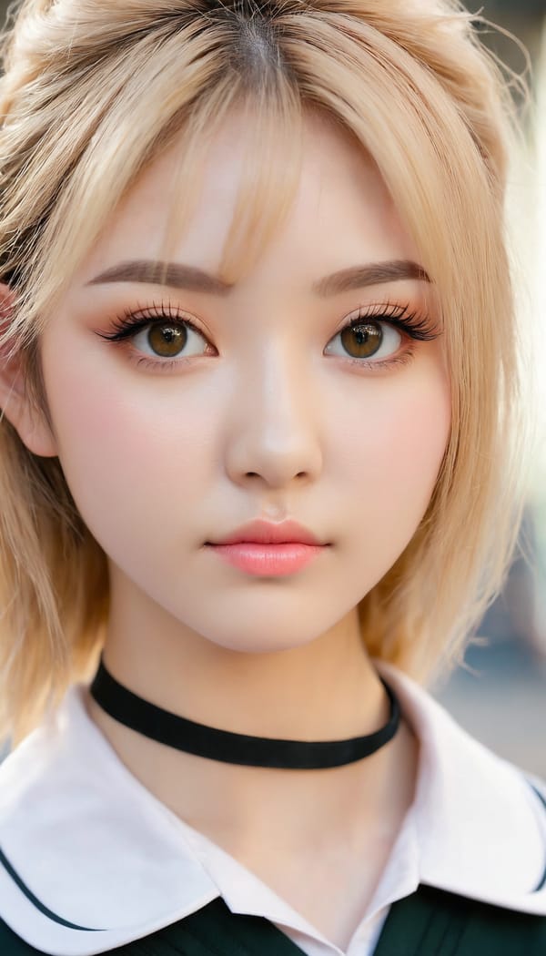 Tags: 21872187, SDXL
{"3": {"inputs": {"seed": 767901393437590, "steps": 32, "cfg": 5.67, "sampler_name": "dpmpp_2m", "scheduler": "karras", "denoise": 1.0, "model": ["27", 0], "positive": ["6", 0], "negative": ["7", 0], "latent_image": ["5", 0]}, "class_type": "KSampler"}, "4": {"inputs": {"ckpt_name": "juggernautxl.safetensors"}, "class_type": "CheckpointLoaderSimple"}, "5": {"inputs": {"width": 768, "height": 1344, "batch_size": 1}, "class_type": "EmptyLatentImage"}, "6": {"inputs": {"text": "25 year old girl, (eyelashes:1.13), (idol:1.08), (blush:1.08), (slim:0.97), (detailed face:1.03), (beautiful eyes:1.11), (cute:1.05), (sexy lips:1.03), (seductive facial expression:1.08), (pale skin:0.98), (temptress:1.04), (double eyelids:1.10), (seductive pose:1.11), (in a seductive pose:1.09), (large perky breasts:0.98), (cleavage:1.11), (thigh gap:1.01), (school uniform:1.08), choker, busy street, (textured skin:1.00), (skin fuzz:1.02), (natural looking skin:1.05), (detailed skin:1.07), (candid cinema:1.05), (portra:1.09), (soft lighting:1.00), (film:1.02), (RAW:1.09)", "clip": ["27", 1]}, "class_type": "CLIPTextEncode"}, "7": {"inputs": {"text": "(twisted:1.10), (bad hands:1.05), (distorted:1.14), (worst quality:1.06), (low resolution:1.05), (open mouth:1.06), (watermark:1.06)", "clip": ["27", 1]}, "class_type": "CLIPTextEncode"}, "8": {"inputs": {"samples": ["3", 0], "vae": ["4", 2]}, "class_type": "VAEDecode"}, "25": {"inputs": {"lora_name": "nudify_xl.safetensors", "strength_model": 0.25, "strength_clip": 0.18, "model": ["4", 0], "clip": ["4", 1]}, "class_type": "LoraLoader"}, "26": {"inputs": {"lora_name": "shirtlift_SDXL_v2.safetensors", "strength_model": 0.08, "strength_clip": 0.11, "model": ["25", 0], "clip": ["25", 1]}, "class_type": "LoraLoader"}, "27": {"inputs": {"lora_name": "PerfectEyesXL.safetensors", "strength_model": 0.13, "strength_clip": 0.16, "model": ["26", 0], "clip": ["26", 1]}, "class_type": "LoraLoader"}, "30": {"inputs": {"model_name": "4x_NMKD-Superscale-SP_178000_G.pth"}, "class_type": "UpscaleModelLoader"}, "31": {"inputs": {"upscale_model": ["30", 0], "image": ["8", 0]}, "class_type": "ImageUpscaleWithModel"}, "32": {"inputs": {"upscale_method": "lanczos", "scale_by": 0.5, "image": ["31", 0]}, "class_type": "ImageScaleBy"}, "33": {"inputs": {"pixels": ["32", 0], "vae": ["4", 2]}, "class_type": "VAEEncode"}, "34": {"inputs": {"seed": 767901393437590, "steps": 32, "cfg": 5.67, "sampler_name": "dpmpp_2m", "scheduler": "karras", "denoise": 0.3, "model": ["27", 0], "positive": ["6", 0], "negative": ["7", 0], "latent_image": ["33", 0]}, "class_type": "KSampler"}, "36": {"inputs": {"samples": ["34", 0], "vae": ["4", 2]}, "class_type": "VAEDecode"}, "39": {"inputs": {"filename_prefix": "comfyapi-1724901362457", "images": ["36", 0]}, "class_type": "SaveImage"}}