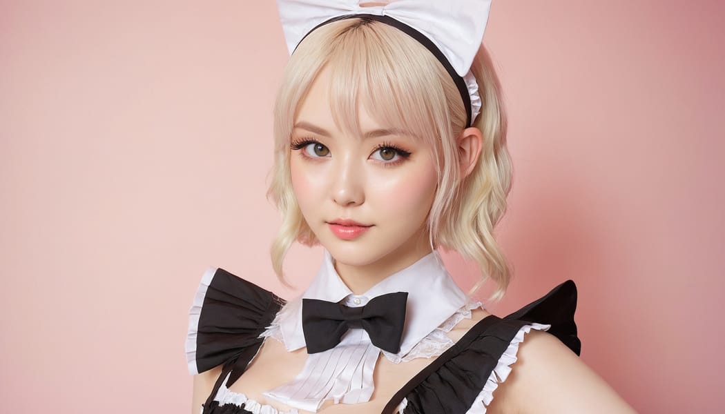 Tags: 21872187, SDXL
{"3": {"inputs": {"seed": 881799284801266, "steps": 32, "cfg": 7.13, "sampler_name": "dpmpp_2m", "scheduler": "karras", "denoise": 1.0, "model": ["27", 0], "positive": ["6", 0], "negative": ["7", 0], "latent_image": ["5", 0]}, "class_type": "KSampler"}, "4": {"inputs": {"ckpt_name": "juggernautxl.safetensors"}, "class_type": "CheckpointLoaderSimple"}, "5": {"inputs": {"width": 1344, "height": 768, "batch_size": 1}, "class_type": "EmptyLatentImage"}, "6": {"inputs": {"text": "25 year old girl, (slim:1.01), (detailed face:1.03), (cute:1.02), (blush:1.03), (idol:1.04), (temptress:1.14), (pale skin:1.12), (eyelashes:1.04), (beautiful eyes:1.08), (double eyelids:1.14), (sexy lips:0.97), (seductive pose:1.13), (seductive facial expression:1.07), (in a seductive pose:1.13), (large perky breasts:1.10), (cleavage:1.11), (thigh gap:1.08), in a (skimpy maid costume:0.96) working at a maid cafe, choker, bowtie, headband, pleated skirt, (RAW:1.06), (textured skin:1.07), (skin fuzz:1.01), (natural looking skin:1.00), (candid cinema:1.08), (soft lighting:1.09), (film:1.05), (detailed skin:1.03), (portra:1.06)", "clip": ["27", 1]}, "class_type": "CLIPTextEncode"}, "7": {"inputs": {"text": "(watermark:1.08), (worst quality:1.06), (low resolution:1.07), (distorted:1.06), (open mouth:1.09), (twisted:1.11), (bad hands:1.12)", "clip": ["27", 1]}, "class_type": "CLIPTextEncode"}, "8": {"inputs": {"samples": ["3", 0], "vae": ["4", 2]}, "class_type": "VAEDecode"}, "25": {"inputs": {"lora_name": "nudify_xl.safetensors", "strength_model": 0.22, "strength_clip": 0.2, "model": ["4", 0], "clip": ["4", 1]}, "class_type": "LoraLoader"}, "26": {"inputs": {"lora_name": "shirtlift_SDXL_v2.safetensors", "strength_model": 0.07, "strength_clip": 0.05, "model": ["25", 0], "clip": ["25", 1]}, "class_type": "LoraLoader"}, "27": {"inputs": {"lora_name": "PerfectEyesXL.safetensors", "strength_model": 0.12, "strength_clip": 0.15, "model": ["26", 0], "clip": ["26", 1]}, "class_type": "LoraLoader"}, "30": {"inputs": {"model_name": "4x_NMKD-Superscale-SP_178000_G.pth"}, "class_type": "UpscaleModelLoader"}, "31": {"inputs": {"upscale_model": ["30", 0], "image": ["8", 0]}, "class_type": "ImageUpscaleWithModel"}, "32": {"inputs": {"upscale_method": "lanczos", "scale_by": 0.5, "image": ["31", 0]}, "class_type": "ImageScaleBy"}, "33": {"inputs": {"pixels": ["32", 0], "vae": ["4", 2]}, "class_type": "VAEEncode"}, "34": {"inputs": {"seed": 881799284801266, "steps": 32, "cfg": 7.13, "sampler_name": "dpmpp_2m", "scheduler": "karras", "denoise": 0.3, "model": ["27", 0], "positive": ["6", 0], "negative": ["7", 0], "latent_image": ["33", 0]}, "class_type": "KSampler"}, "36": {"inputs": {"samples": ["34", 0], "vae": ["4", 2]}, "class_type": "VAEDecode"}, "39": {"inputs": {"filename_prefix": "comfyapi-1714533740309", "images": ["36", 0]}, "class_type": "SaveImage"}}