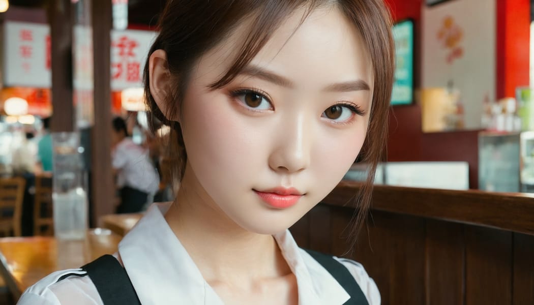 Tags: 21872187, SDXL
{"3": {"inputs": {"seed": 803897708639449, "steps": 32, "cfg": 5.4, "sampler_name": "dpmpp_2m", "scheduler": "karras", "denoise": 1.0, "model": ["27", 0], "positive": ["6", 0], "negative": ["7", 0], "latent_image": ["5", 0]}, "class_type": "KSampler"}, "4": {"inputs": {"ckpt_name": "juggernautxl.safetensors"}, "class_type": "CheckpointLoaderSimple"}, "5": {"inputs": {"width": 1344, "height": 768, "batch_size": 1}, "class_type": "EmptyLatentImage"}, "6": {"inputs": {"text": "19 year old girl, (irish:0.97), (chinese:1.05), (japanese:1.01), (detailed face:1.08), (double eyelids:1.05), (seductive pose:1.12), (slim:1.14), (beautiful eyes:0.95), (idol:0.96), (pale skin:1.00), (seductive facial expression:0.95), (cute:1.05), (temptress:0.95), (blush:1.05), (sexy lips:1.00), (in a seductive pose:1.01), (large perky breasts:1.04), (cleavage:0.98), (thigh gap:1.02), (a waitress in uniform:0.99) working at a restaurant, (candid cinema:1.08), (textured skin:1.09), (detailed skin:1.01), (natural looking skin:1.06), (RAW:1.06), (skin fuzz:1.02), (film:1.00), (soft lighting:1.03), (portra:1.05)", "clip": ["27", 1]}, "class_type": "CLIPTextEncode"}, "7": {"inputs": {"text": "(watermark:1.07), (bad hands:1.09), (distorted:1.08), (open mouth:1.06), (worst quality:1.13), (low resolution:1.12), (twisted:1.09)", "clip": ["27", 1]}, "class_type": "CLIPTextEncode"}, "8": {"inputs": {"samples": ["3", 0], "vae": ["4", 2]}, "class_type": "VAEDecode"}, "25": {"inputs": {"lora_name": "nudify_xl.safetensors", "strength_model": 0.09, "strength_clip": 0.18, "model": ["4", 0], "clip": ["4", 1]}, "class_type": "LoraLoader"}, "26": {"inputs": {"lora_name": "shirtlift_SDXL_v2.safetensors", "strength_model": 0.03, "strength_clip": 0.01, "model": ["25", 0], "clip": ["25", 1]}, "class_type": "LoraLoader"}, "27": {"inputs": {"lora_name": "PerfectEyesXL.safetensors", "strength_model": 0.12, "strength_clip": 0.06, "model": ["26", 0], "clip": ["26", 1]}, "class_type": "LoraLoader"}, "30": {"inputs": {"model_name": "4x_NMKD-Superscale-SP_178000_G.pth"}, "class_type": "UpscaleModelLoader"}, "31": {"inputs": {"upscale_model": ["30", 0], "image": ["8", 0]}, "class_type": "ImageUpscaleWithModel"}, "32": {"inputs": {"upscale_method": "lanczos", "scale_by": 0.5, "image": ["31", 0]}, "class_type": "ImageScaleBy"}, "33": {"inputs": {"pixels": ["32", 0], "vae": ["4", 2]}, "class_type": "VAEEncode"}, "34": {"inputs": {"seed": 803897708639449, "steps": 32, "cfg": 5.4, "sampler_name": "dpmpp_2m", "scheduler": "karras", "denoise": 0.3, "model": ["27", 0], "positive": ["6", 0], "negative": ["7", 0], "latent_image": ["33", 0]}, "class_type": "KSampler"}, "36": {"inputs": {"samples": ["34", 0], "vae": ["4", 2]}, "class_type": "VAEDecode"}, "39": {"inputs": {"filename_prefix": "comfyapi-1714619747607", "images": ["36", 0]}, "class_type": "SaveImage"}}