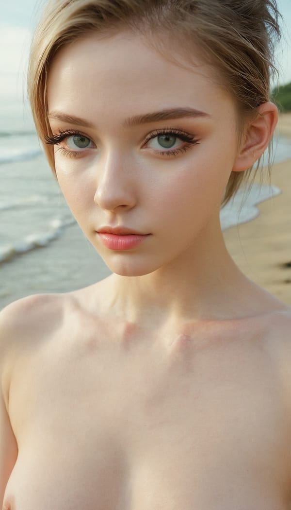 Tags: 21872187, SDXL
{"3": {"inputs": {"seed": 265812663598698, "steps": 64, "cfg": 6.51, "sampler_name": "dpmpp_2m", "scheduler": "karras", "denoise": 1.0, "model": ["27", 0], "positive": ["6", 0], "negative": ["7", 0], "latent_image": ["5", 0]}, "class_type": "KSampler"}, "4": {"inputs": {"ckpt_name": "juggernautxl.safetensors"}, "class_type": "CheckpointLoaderSimple"}, "5": {"inputs": {"width": 768, "height": 1344, "batch_size": 1}, "class_type": "EmptyLatentImage"}, "6": {"inputs": {"text": "18 year old girl, (ukrainian:1.11), (seductive facial expression:1.03), (blush:1.03), (eyelashes:1.08), (sexy lips:1.13), (pale skin:1.11), (detailed face:1.04), (cute:1.01), (beautiful eyes:1.09), (temptress:1.09), (slim:1.13), (double eyelids:1.11), (idol:1.10), (perky ass:1.02), (exposed ass:0.96), (looking back:0.96), (sexy ass:1.01), (thigh gap:1.13), wearing (bikini:1.02) at a beach, (natural looking skin:1.09), (film:1.07), (RAW:1.09), (detailed skin:1.00), (skin fuzz:1.04), (textured skin:1.05), (portra:1.09), (candid cinema:1.05), (soft lighting:1.02)", "clip": ["27", 1]}, "class_type": "CLIPTextEncode"}, "7": {"inputs": {"text": "(worst quality:1.05), (watermark:1.09), (twisted:1.11), (bad hands:1.11), (open mouth:1.08), (distorted:1.08), (low resolution:1.11)", "clip": ["27", 1]}, "class_type": "CLIPTextEncode"}, "8": {"inputs": {"samples": ["3", 0], "vae": ["4", 2]}, "class_type": "VAEDecode"}, "25": {"inputs": {"lora_name": "nudify_xl.safetensors", "strength_model": 0.17, "strength_clip": 0.16, "model": ["4", 0], "clip": ["4", 1]}, "class_type": "LoraLoader"}, "26": {"inputs": {"lora_name": "shirtlift_SDXL_v2.safetensors", "strength_model": 0.08, "strength_clip": 0.13, "model": ["25", 0], "clip": ["25", 1]}, "class_type": "LoraLoader"}, "27": {"inputs": {"lora_name": "PerfectEyesXL.safetensors", "strength_model": 0.1, "strength_clip": 0.02, "model": ["26", 0], "clip": ["26", 1]}, "class_type": "LoraLoader"}, "30": {"inputs": {"model_name": "4x_NMKD-Superscale-SP_178000_G.pth"}, "class_type": "UpscaleModelLoader"}, "31": {"inputs": {"upscale_model": ["30", 0], "image": ["8", 0]}, "class_type": "ImageUpscaleWithModel"}, "32": {"inputs": {"upscale_method": "lanczos", "scale_by": 0.5, "image": ["31", 0]}, "class_type": "ImageScaleBy"}, "33": {"inputs": {"pixels": ["32", 0], "vae": ["4", 2]}, "class_type": "VAEEncode"}, "34": {"inputs": {"seed": 265812663598698, "steps": 64, "cfg": 6.51, "sampler_name": "dpmpp_2m", "scheduler": "karras", "denoise": 0.3, "model": ["27", 0], "positive": ["6", 0], "negative": ["7", 0], "latent_image": ["33", 0]}, "class_type": "KSampler"}, "36": {"inputs": {"samples": ["34", 0], "vae": ["4", 2]}, "class_type": "VAEDecode"}, "39": {"inputs": {"filename_prefix": "comfyapi-1716635981791", "images": ["36", 0]}, "class_type": "SaveImage"}}