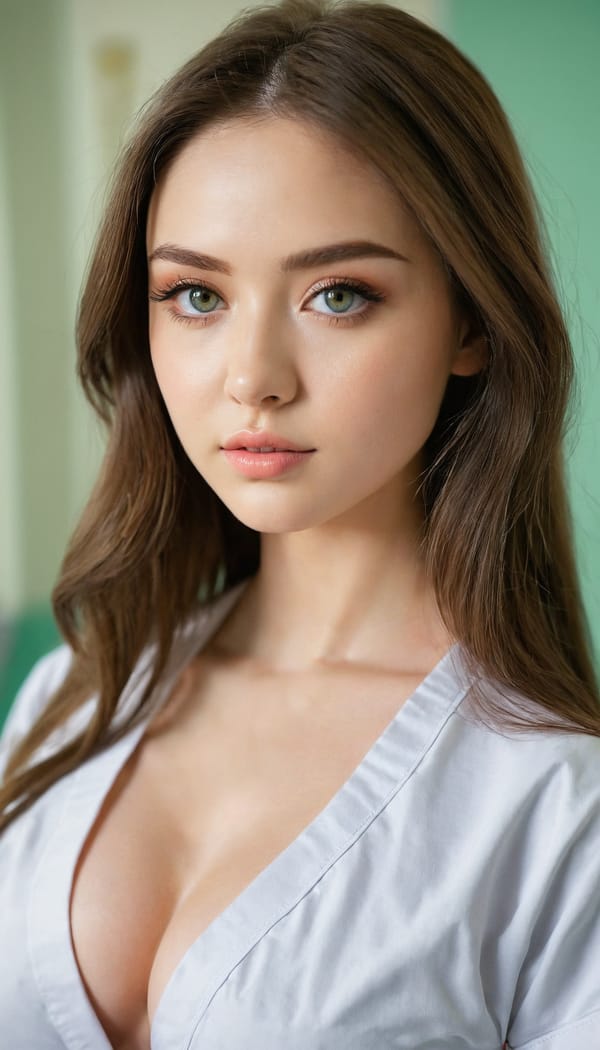 Tags: 21872187, SDXL
{"3": {"inputs": {"seed": 793766804203872, "steps": 32, "cfg": 5.11, "sampler_name": "dpmpp_2m", "scheduler": "karras", "denoise": 1.0, "model": ["27", 0], "positive": ["6", 0], "negative": ["7", 0], "latent_image": ["5", 0]}, "class_type": "KSampler"}, "4": {"inputs": {"ckpt_name": "juggernautxl.safetensors"}, "class_type": "CheckpointLoaderSimple"}, "5": {"inputs": {"width": 768, "height": 1344, "batch_size": 1}, "class_type": "EmptyLatentImage"}, "6": {"inputs": {"text": "26 year old girl, (irish:1.02), (seductive pose:1.06), (double eyelids:0.99), (seductive facial expression:1.08), (cute:1.13), (eyelashes:1.10), (temptress:1.05), (detailed face:1.04), (blush:1.08), (sexy lips:1.12), (beautiful eyes:1.11), (idol:1.10), (slim:0.97), (in a seductive pose:1.09), (large perky breasts:0.98), (cleavage:1.13), (thigh gap:0.96), (nurse in uniform:1.05) working in a hospital ward, (candid cinema:1.03), (skin fuzz:1.03), (RAW:1.01), (textured skin:1.06), (detailed skin:1.02), (film:1.01), (portra:1.02), (soft lighting:1.03), (natural looking skin:1.01)", "clip": ["27", 1]}, "class_type": "CLIPTextEncode"}, "7": {"inputs": {"text": "(twisted:1.07), (bad hands:1.12), (low resolution:1.11), (worst quality:1.08), (watermark:1.09), (distorted:1.13), (open mouth:1.10)", "clip": ["27", 1]}, "class_type": "CLIPTextEncode"}, "8": {"inputs": {"samples": ["3", 0], "vae": ["4", 2]}, "class_type": "VAEDecode"}, "25": {"inputs": {"lora_name": "nudify_xl.safetensors", "strength_model": 0.04, "strength_clip": 0.32, "model": ["4", 0], "clip": ["4", 1]}, "class_type": "LoraLoader"}, "26": {"inputs": {"lora_name": "shirtlift_SDXL_v2.safetensors", "strength_model": 0.12, "strength_clip": 0.05, "model": ["25", 0], "clip": ["25", 1]}, "class_type": "LoraLoader"}, "27": {"inputs": {"lora_name": "PerfectEyesXL.safetensors", "strength_model": 0.16, "strength_clip": 0.02, "model": ["26", 0], "clip": ["26", 1]}, "class_type": "LoraLoader"}, "30": {"inputs": {"model_name": "4x_NMKD-Superscale-SP_178000_G.pth"}, "class_type": "UpscaleModelLoader"}, "31": {"inputs": {"upscale_model": ["30", 0], "image": ["8", 0]}, "class_type": "ImageUpscaleWithModel"}, "32": {"inputs": {"upscale_method": "lanczos", "scale_by": 0.5, "image": ["31", 0]}, "class_type": "ImageScaleBy"}, "33": {"inputs": {"pixels": ["32", 0], "vae": ["4", 2]}, "class_type": "VAEEncode"}, "34": {"inputs": {"seed": 793766804203872, "steps": 32, "cfg": 5.11, "sampler_name": "dpmpp_2m", "scheduler": "karras", "denoise": 0.3, "model": ["27", 0], "positive": ["6", 0], "negative": ["7", 0], "latent_image": ["33", 0]}, "class_type": "KSampler"}, "36": {"inputs": {"samples": ["34", 0], "vae": ["4", 2]}, "class_type": "VAEDecode"}, "39": {"inputs": {"filename_prefix": "comfyapi-1715025758933", "images": ["36", 0]}, "class_type": "SaveImage"}}