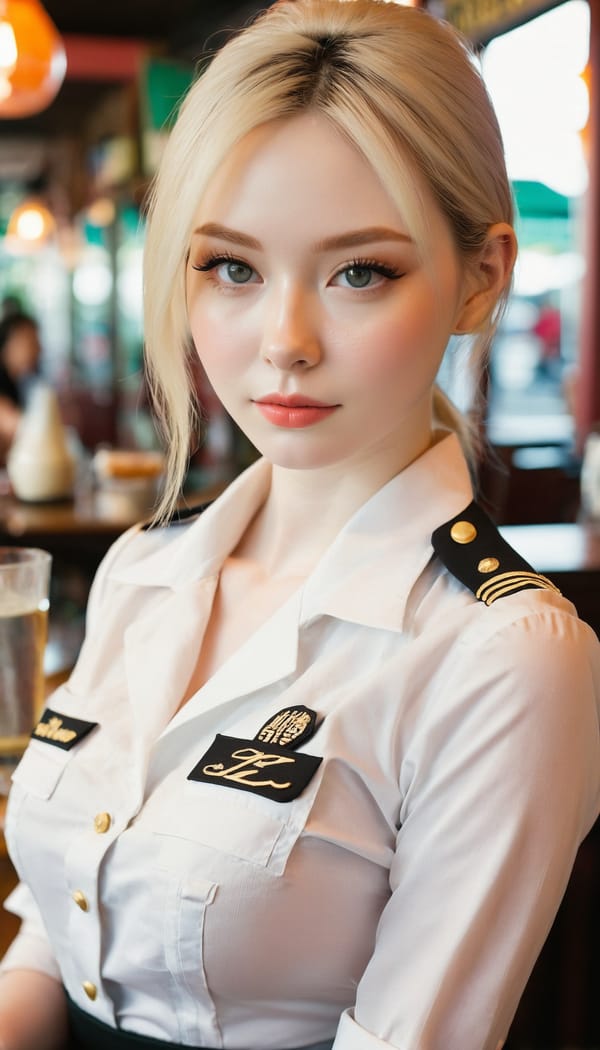 Tags: 21872187, SDXL
{"3": {"inputs": {"seed": 758821591519624, "steps": 64, "cfg": 7.58, "sampler_name": "dpmpp_2m", "scheduler": "karras", "denoise": 1.0, "model": ["27", 0], "positive": ["6", 0], "negative": ["7", 0], "latent_image": ["5", 0]}, "class_type": "KSampler"}, "4": {"inputs": {"ckpt_name": "juggernautxl.safetensors"}, "class_type": "CheckpointLoaderSimple"}, "5": {"inputs": {"width": 768, "height": 1344, "batch_size": 1}, "class_type": "EmptyLatentImage"}, "6": {"inputs": {"text": "28 year old girl, (pale skin:1.08), (blush:1.02), (slim:0.99), (eyelashes:1.06), (idol:1.04), (sexy lips:1.08), (seductive pose:0.98), (detailed face:1.07), (double eyelids:0.99), (seductive facial expression:1.12), (cute:1.07), (temptress:1.14), (beautiful eyes:0.99), (on all fours:0.98), (spreading ass cheeks:1.10), (from behind:1.09), (backboob:1.06), (a waitress in uniform:1.14) working at a restaurant, (natural looking skin:1.08), (skin fuzz:1.00), (RAW:1.02), (soft lighting:1.07), (candid cinema:1.07), (textured skin:1.08), (film:1.08), (portra:1.07), (detailed skin:1.07)", "clip": ["27", 1]}, "class_type": "CLIPTextEncode"}, "7": {"inputs": {"text": "(watermark:1.07), (low resolution:1.12), (twisted:1.06), (open mouth:1.06), (worst quality:1.09), (distorted:1.12), (bad hands:1.08)", "clip": ["27", 1]}, "class_type": "CLIPTextEncode"}, "8": {"inputs": {"samples": ["3", 0], "vae": ["4", 2]}, "class_type": "VAEDecode"}, "25": {"inputs": {"lora_name": "nudify_xl.safetensors", "strength_model": 0.33, "strength_clip": 0.29, "model": ["4", 0], "clip": ["4", 1]}, "class_type": "LoraLoader"}, "26": {"inputs": {"lora_name": "shirtlift_SDXL_v2.safetensors", "strength_model": 0.12, "strength_clip": 0.01, "model": ["25", 0], "clip": ["25", 1]}, "class_type": "LoraLoader"}, "27": {"inputs": {"lora_name": "PerfectEyesXL.safetensors", "strength_model": 0.0, "strength_clip": 0.02, "model": ["26", 0], "clip": ["26", 1]}, "class_type": "LoraLoader"}, "30": {"inputs": {"model_name": "4x_NMKD-Superscale-SP_178000_G.pth"}, "class_type": "UpscaleModelLoader"}, "31": {"inputs": {"upscale_model": ["30", 0], "image": ["8", 0]}, "class_type": "ImageUpscaleWithModel"}, "32": {"inputs": {"upscale_method": "lanczos", "scale_by": 0.5, "image": ["31", 0]}, "class_type": "ImageScaleBy"}, "33": {"inputs": {"pixels": ["32", 0], "vae": ["4", 2]}, "class_type": "VAEEncode"}, "34": {"inputs": {"seed": 758821591519624, "steps": 64, "cfg": 7.58, "sampler_name": "dpmpp_2m", "scheduler": "karras", "denoise": 0.3, "model": ["27", 0], "positive": ["6", 0], "negative": ["7", 0], "latent_image": ["33", 0]}, "class_type": "KSampler"}, "36": {"inputs": {"samples": ["34", 0], "vae": ["4", 2]}, "class_type": "VAEDecode"}, "39": {"inputs": {"filename_prefix": "comfyapi-1714954741236", "images": ["36", 0]}, "class_type": "SaveImage"}}