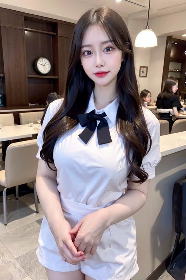 Tags: 21872187
<lora:mix4:0.63>, <lora:koreanDollLikeness:0.73>, <lora:YaeMiko_Test:0.38>, (russian:0.94), (waitress wearing uniform:1.01), restaurant, <lora:skirtlift-v4:0.85 <lora:Addams:0.24>, extremely detailed eyes, extremely detailed face, cute, sexy lips, seductive smile, double eyelids, eyelashes, pale skin, hyper realistic, tall, (long slim legs:0.96), (thigh gap:1.05), solo, (stunningly attractive:0.99), (dramatic:0.90)
Negative prompt: drawings, paintings, anime, (worst quality:2.01)
Steps: 64, Sampler: DPM++ 2M Karras, CFG scale: 5.72, Seed: 3471608970, Size: 512x768, Model hash: fc2511737a, Model: chilloutmix_NiPrunedFp32Fix, Seed resize from: -1x-1, Denoising strength: 0.4, Version: v1.2.1, Hires upscale: 2.0, Hires steps: 16, Hires upscaler: ESRGAN_4x