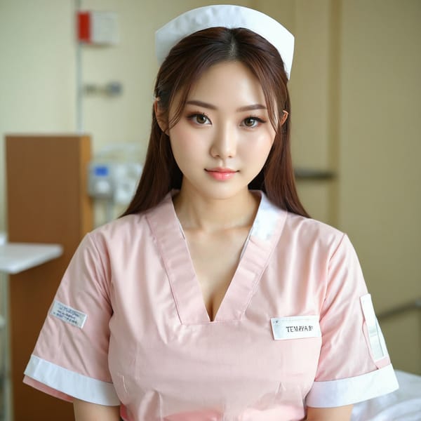 Tags: 21872187, SDXL
{"3": {"inputs": {"seed": 422029336903707, "steps": 32, "cfg": 6.17, "sampler_name": "dpmpp_2m", "scheduler": "karras", "denoise": 1.0, "model": ["27", 0], "positive": ["6", 0], "negative": ["7", 0], "latent_image": ["5", 0]}, "class_type": "KSampler"}, "4": {"inputs": {"ckpt_name": "juggernautxl.safetensors"}, "class_type": "CheckpointLoaderSimple"}, "5": {"inputs": {"width": 1024, "height": 1024, "batch_size": 1}, "class_type": "EmptyLatentImage"}, "6": {"inputs": {"text": "24 year old girl, (japanese:0.99), (cute:0.96), (seductive pose:1.05), (seductive facial expression:0.95), (double eyelids:0.98), (temptress:1.13), (slim:0.97), (detailed face:1.09), (beautiful eyes:1.00), (blush:1.10), (eyelashes:1.11), (pale skin:1.03), (in a seductive pose:0.95), (large perky breasts:1.10), (cleavage:0.98), (thigh gap:1.11), (nurse in uniform:1.12) working in a hospital ward, (skin fuzz:1.05), (portra:1.03), (film:1.00), (candid cinema:1.09), (natural looking skin:1.00), (textured skin:1.00), (soft lighting:1.09), (RAW:1.07)", "clip": ["27", 1]}, "class_type": "CLIPTextEncode"}, "7": {"inputs": {"text": "(open mouth:1.13), (bad hands:1.05), (distorted:1.14), (watermark:1.12), (twisted:1.06), (low resolution:1.06), (worst quality:1.07)", "clip": ["27", 1]}, "class_type": "CLIPTextEncode"}, "8": {"inputs": {"samples": ["3", 0], "vae": ["4", 2]}, "class_type": "VAEDecode"}, "25": {"inputs": {"lora_name": "nudify_xl.safetensors", "strength_model": 0.16, "strength_clip": 0.0, "model": ["4", 0], "clip": ["4", 1]}, "class_type": "LoraLoader"}, "26": {"inputs": {"lora_name": "shirtlift_SDXL_v2.safetensors", "strength_model": 0.02, "strength_clip": 0.07, "model": ["25", 0], "clip": ["25", 1]}, "class_type": "LoraLoader"}, "27": {"inputs": {"lora_name": "PerfectEyesXL.safetensors", "strength_model": 0.04, "strength_clip": 0.12, "model": ["26", 0], "clip": ["26", 1]}, "class_type": "LoraLoader"}, "30": {"inputs": {"model_name": "4x_NMKD-Superscale-SP_178000_G.pth"}, "class_type": "UpscaleModelLoader"}, "31": {"inputs": {"upscale_model": ["30", 0], "image": ["8", 0]}, "class_type": "ImageUpscaleWithModel"}, "32": {"inputs": {"upscale_method": "lanczos", "scale_by": 0.5, "image": ["31", 0]}, "class_type": "ImageScaleBy"}, "33": {"inputs": {"pixels": ["32", 0], "vae": ["4", 2]}, "class_type": "VAEEncode"}, "34": {"inputs": {"seed": 422029336903707, "steps": 32, "cfg": 6.17, "sampler_name": "dpmpp_2m", "scheduler": "karras", "denoise": 0.3, "model": ["27", 0], "positive": ["6", 0], "negative": ["7", 0], "latent_image": ["33", 0]}, "class_type": "KSampler"}, "36": {"inputs": {"samples": ["34", 0], "vae": ["4", 2]}, "class_type": "VAEDecode"}, "39": {"inputs": {"filename_prefix": "comfyapi-1714789027446", "images": ["36", 0]}, "class_type": "SaveImage"}}